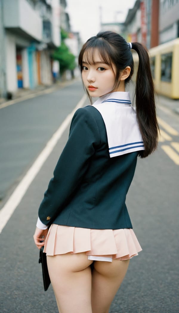 Tags: 21872187, SDXL
{"3": {"inputs": {"seed": 784950370177765, "steps": 32, "cfg": 6.14, "sampler_name": "dpmpp_2m", "scheduler": "karras", "denoise": 1.0, "model": ["27", 0], "positive": ["6", 0], "negative": ["7", 0], "latent_image": ["5", 0]}, "class_type": "KSampler"}, "4": {"inputs": {"ckpt_name": "helloworldxl.safetensors"}, "class_type": "CheckpointLoaderSimple"}, "5": {"inputs": {"width": 768, "height": 1344, "batch_size": 1}, "class_type": "EmptyLatentImage"}, "6": {"inputs": {"text": "18 year old girl, (irish:1.03), (korean:1.13), (sexy lips:0.97), (eyelashes:0.96), (blush:1.13), (temptress:1.08), (cute:1.12), (double eyelids:1.08), (seductive facial expression:1.11), (pale skin:1.01), (detailed face:0.96), (beautiful eyes:1.00), (seductive pose:0.95), (slim:1.03), (idol:1.13), (perky ass:1.10), (exposed ass:1.07), (looking back:1.00), (sexy ass:1.13), (thigh gap:0.97), (school uniform:1.09), choker, busy street, (candid cinema:1.05), (portra:1.04), (soft lighting:1.07), (RAW:1.04), (textured skin:1.01), (natural looking skin:1.06), (skin fuzz:1.03), (film:1.09), (detailed skin:1.05)", "clip": ["27", 1]}, "class_type": "CLIPTextEncode"}, "7": {"inputs": {"text": "(twisted:1.09), (low resolution:1.14), (distorted:1.08), (watermark:1.07), (open mouth:1.06), (bad hands:1.11), (worst quality:1.10)", "clip": ["27", 1]}, "class_type": "CLIPTextEncode"}, "8": {"inputs": {"samples": ["3", 0], "vae": ["4", 2]}, "class_type": "VAEDecode"}, "25": {"inputs": {"lora_name": "nudify_xl.safetensors", "strength_model": 0.23, "strength_clip": 0.37, "model": ["4", 0], "clip": ["4", 1]}, "class_type": "LoraLoader"}, "26": {"inputs": {"lora_name": "shirtlift_SDXL_v2.safetensors", "strength_model": 0.01, "strength_clip": 0.18, "model": ["25", 0], "clip": ["25", 1]}, "class_type": "LoraLoader"}, "27": {"inputs": {"lora_name": "PerfectEyesXL.safetensors", "strength_model": 0.09, "strength_clip": 0.03, "model": ["26", 0], "clip": ["26", 1]}, "class_type": "LoraLoader"}, "30": {"inputs": {"model_name": "4x_NMKD-Superscale-SP_178000_G.pth"}, "class_type": "UpscaleModelLoader"}, "31": {"inputs": {"upscale_model": ["30", 0], "image": ["8", 0]}, "class_type": "ImageUpscaleWithModel"}, "32": {"inputs": {"upscale_method": "lanczos", "scale_by": 0.5, "image": ["31", 0]}, "class_type": "ImageScaleBy"}, "33": {"inputs": {"pixels": ["32", 0], "vae": ["4", 2]}, "class_type": "VAEEncode"}, "34": {"inputs": {"seed": 784950370177765, "steps": 32, "cfg": 6.14, "sampler_name": "dpmpp_2m", "scheduler": "karras", "denoise": 0.3, "model": ["27", 0], "positive": ["6", 0], "negative": ["7", 0], "latent_image": ["33", 0]}, "class_type": "KSampler"}, "36": {"inputs": {"samples": ["34", 0], "vae": ["4", 2]}, "class_type": "VAEDecode"}, "39": {"inputs": {"filename_prefix": "comfyapi-1732574188445", "images": ["36", 0]}, "class_type": "SaveImage"}}