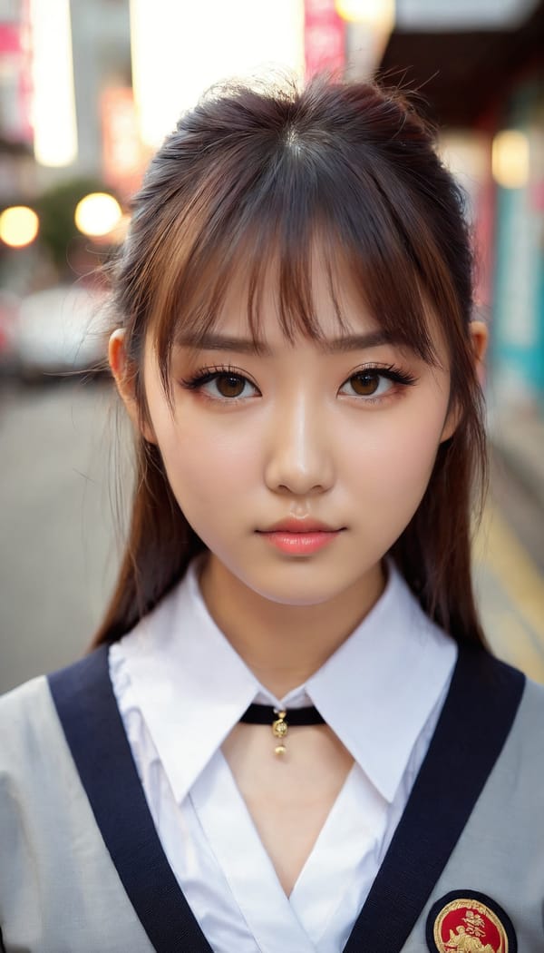 Tags: 21872187, SDXL
{"3": {"inputs": {"seed": 429520854382618, "steps": 32, "cfg": 7.94, "sampler_name": "dpmpp_2m", "scheduler": "karras", "denoise": 1.0, "model": ["27", 0], "positive": ["6", 0], "negative": ["7", 0], "latent_image": ["5", 0]}, "class_type": "KSampler"}, "4": {"inputs": {"ckpt_name": "juggernautxl.safetensors"}, "class_type": "CheckpointLoaderSimple"}, "5": {"inputs": {"width": 768, "height": 1344, "batch_size": 1}, "class_type": "EmptyLatentImage"}, "6": {"inputs": {"text": "27 year old girl, (temptress:1.04), (detailed face:1.13), (slim:0.95), (beautiful eyes:0.96), (seductive facial expression:1.01), (double eyelids:1.03), (seductive pose:0.96), (sexy lips:1.01), (eyelashes:0.96), (cute:1.01), (idol:1.11), (blush:1.01), (in a seductive pose:1.13), (large perky breasts:0.95), (cleavage:1.11), (thigh gap:1.01), (school uniform:1.01), choker, busy street, (soft lighting:1.03), (skin fuzz:1.01), (textured skin:1.05), (film:1.00), (natural looking skin:1.00), (detailed skin:1.02), (candid cinema:1.00), (RAW:1.02), (portra:1.02)", "clip": ["27", 1]}, "class_type": "CLIPTextEncode"}, "7": {"inputs": {"text": "(worst quality:1.09), (distorted:1.09), (twisted:1.05), (watermark:1.06), (bad hands:1.13), (open mouth:1.11), (low resolution:1.12)", "clip": ["27", 1]}, "class_type": "CLIPTextEncode"}, "8": {"inputs": {"samples": ["3", 0], "vae": ["4", 2]}, "class_type": "VAEDecode"}, "25": {"inputs": {"lora_name": "nudify_xl.safetensors", "strength_model": 0.14, "strength_clip": 0.04, "model": ["4", 0], "clip": ["4", 1]}, "class_type": "LoraLoader"}, "26": {"inputs": {"lora_name": "shirtlift_SDXL_v2.safetensors", "strength_model": 0.0, "strength_clip": 0.13, "model": ["25", 0], "clip": ["25", 1]}, "class_type": "LoraLoader"}, "27": {"inputs": {"lora_name": "PerfectEyesXL.safetensors", "strength_model": 0.14, "strength_clip": 0.09, "model": ["26", 0], "clip": ["26", 1]}, "class_type": "LoraLoader"}, "30": {"inputs": {"model_name": "4x_NMKD-Superscale-SP_178000_G.pth"}, "class_type": "UpscaleModelLoader"}, "31": {"inputs": {"upscale_model": ["30", 0], "image": ["8", 0]}, "class_type": "ImageUpscaleWithModel"}, "32": {"inputs": {"upscale_method": "lanczos", "scale_by": 0.5, "image": ["31", 0]}, "class_type": "ImageScaleBy"}, "33": {"inputs": {"pixels": ["32", 0], "vae": ["4", 2]}, "class_type": "VAEEncode"}, "34": {"inputs": {"seed": 429520854382618, "steps": 32, "cfg": 7.94, "sampler_name": "dpmpp_2m", "scheduler": "karras", "denoise": 0.3, "model": ["27", 0], "positive": ["6", 0], "negative": ["7", 0], "latent_image": ["33", 0]}, "class_type": "KSampler"}, "36": {"inputs": {"samples": ["34", 0], "vae": ["4", 2]}, "class_type": "VAEDecode"}, "39": {"inputs": {"filename_prefix": "comfyapi-1731236949704", "images": ["36", 0]}, "class_type": "SaveImage"}}