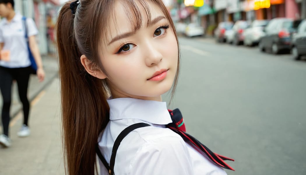 Tags: 21872187, SDXL
{"3": {"inputs": {"seed": 487635255837244, "steps": 64, "cfg": 5.99, "sampler_name": "dpmpp_2m", "scheduler": "karras", "denoise": 1.0, "model": ["27", 0], "positive": ["6", 0], "negative": ["7", 0], "latent_image": ["5", 0]}, "class_type": "KSampler"}, "4": {"inputs": {"ckpt_name": "juggernautxl.safetensors"}, "class_type": "CheckpointLoaderSimple"}, "5": {"inputs": {"width": 1344, "height": 768, "batch_size": 1}, "class_type": "EmptyLatentImage"}, "6": {"inputs": {"text": "20 year old girl, (russian:1.02), (irish:1.04), (taiwanese:1.03), (cute:1.02), (idol:1.10), (beautiful eyes:1.05), (seductive pose:1.10), (seductive facial expression:0.95), (blush:0.96), (eyelashes:1.06), (pale skin:0.97), (slim:1.10), (sexy lips:1.07), (double eyelids:1.13), (detailed face:1.09), (temptress:1.13), (perky ass:1.13), (exposed ass:1.08), (looking back:1.04), (sexy ass:0.97), (thigh gap:0.99), (school uniform:1.02), choker, busy street, (soft lighting:1.01), (skin fuzz:1.02), (film:1.01), (candid cinema:1.02), (detailed skin:1.01), (portra:1.03), (natural looking skin:1.05), (textured skin:1.01), (RAW:1.07)", "clip": ["27", 1]}, "class_type": "CLIPTextEncode"}, "7": {"inputs": {"text": "(open mouth:1.07), (bad hands:1.12), (twisted:1.12), (low resolution:1.06), (watermark:1.14), (distorted:1.05), (worst quality:1.10)", "clip": ["27", 1]}, "class_type": "CLIPTextEncode"}, "8": {"inputs": {"samples": ["3", 0], "vae": ["4", 2]}, "class_type": "VAEDecode"}, "25": {"inputs": {"lora_name": "nudify_xl.safetensors", "strength_model": 0.35, "strength_clip": 0.17, "model": ["4", 0], "clip": ["4", 1]}, "class_type": "LoraLoader"}, "26": {"inputs": {"lora_name": "shirtlift_SDXL_v2.safetensors", "strength_model": 0.0, "strength_clip": 0.05, "model": ["25", 0], "clip": ["25", 1]}, "class_type": "LoraLoader"}, "27": {"inputs": {"lora_name": "PerfectEyesXL.safetensors", "strength_model": 0.16, "strength_clip": 0.04, "model": ["26", 0], "clip": ["26", 1]}, "class_type": "LoraLoader"}, "30": {"inputs": {"model_name": "4x_NMKD-Superscale-SP_178000_G.pth"}, "class_type": "UpscaleModelLoader"}, "31": {"inputs": {"upscale_model": ["30", 0], "image": ["8", 0]}, "class_type": "ImageUpscaleWithModel"}, "32": {"inputs": {"upscale_method": "lanczos", "scale_by": 0.5, "image": ["31", 0]}, "class_type": "ImageScaleBy"}, "33": {"inputs": {"pixels": ["32", 0], "vae": ["4", 2]}, "class_type": "VAEEncode"}, "34": {"inputs": {"seed": 487635255837244, "steps": 64, "cfg": 5.99, "sampler_name": "dpmpp_2m", "scheduler": "karras", "denoise": 0.3, "model": ["27", 0], "positive": ["6", 0], "negative": ["7", 0], "latent_image": ["33", 0]}, "class_type": "KSampler"}, "36": {"inputs": {"samples": ["34", 0], "vae": ["4", 2]}, "class_type": "VAEDecode"}, "39": {"inputs": {"filename_prefix": "comfyapi-1731781739969", "images": ["36", 0]}, "class_type": "SaveImage"}}