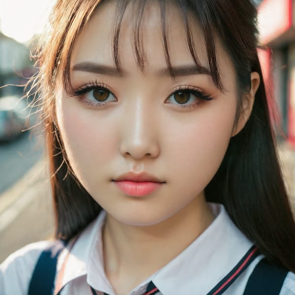 Tags: 21872187, SDXL
{"3": {"inputs": {"seed": 745446256133045, "steps": 64, "cfg": 5.97, "sampler_name": "dpmpp_2m", "scheduler": "karras", "denoise": 1.0, "model": ["27", 0], "positive": ["6", 0], "negative": ["7", 0], "latent_image": ["5", 0]}, "class_type": "KSampler"}, "4": {"inputs": {"ckpt_name": "juggernautxl.safetensors"}, "class_type": "CheckpointLoaderSimple"}, "5": {"inputs": {"width": 1024, "height": 1024, "batch_size": 1}, "class_type": "EmptyLatentImage"}, "6": {"inputs": {"text": "28 year old girl, (irish:1.01), (korean:1.00), (blush:1.10), (beautiful eyes:1.05), (cute:0.98), (seductive pose:0.96), (sexy lips:1.12), (detailed face:1.03), (eyelashes:1.07), (temptress:1.04), (pale skin:1.00), (slim:1.11), (double eyelids:0.97), (in a seductive pose:1.14), (large perky breasts:1.09), (cleavage:1.11), (thigh gap:1.08), (school uniform:1.08), choker, busy street, (film:1.06), (detailed skin:1.01), (soft lighting:1.09), (textured skin:1.07), (candid cinema:1.00), (skin fuzz:1.03), (RAW:1.05), (natural looking skin:1.04), (portra:1.05)", "clip": ["27", 1]}, "class_type": "CLIPTextEncode"}, "7": {"inputs": {"text": "(distorted:1.05), (bad hands:1.09), (twisted:1.13), (worst quality:1.10), (open mouth:1.06), (watermark:1.09), (low resolution:1.07)", "clip": ["27", 1]}, "class_type": "CLIPTextEncode"}, "8": {"inputs": {"samples": ["3", 0], "vae": ["4", 2]}, "class_type": "VAEDecode"}, "25": {"inputs": {"lora_name": "nudify_xl.safetensors", "strength_model": 0.15, "strength_clip": 0.32, "model": ["4", 0], "clip": ["4", 1]}, "class_type": "LoraLoader"}, "26": {"inputs": {"lora_name": "shirtlift_SDXL_v2.safetensors", "strength_model": 0.01, "strength_clip": 0.03, "model": ["25", 0], "clip": ["25", 1]}, "class_type": "LoraLoader"}, "27": {"inputs": {"lora_name": "PerfectEyesXL.safetensors", "strength_model": 0.17, "strength_clip": 0.12, "model": ["26", 0], "clip": ["26", 1]}, "class_type": "LoraLoader"}, "30": {"inputs": {"model_name": "4x_NMKD-Superscale-SP_178000_G.pth"}, "class_type": "UpscaleModelLoader"}, "31": {"inputs": {"upscale_model": ["30", 0], "image": ["8", 0]}, "class_type": "ImageUpscaleWithModel"}, "32": {"inputs": {"upscale_method": "lanczos", "scale_by": 0.5, "image": ["31", 0]}, "class_type": "ImageScaleBy"}, "33": {"inputs": {"pixels": ["32", 0], "vae": ["4", 2]}, "class_type": "VAEEncode"}, "34": {"inputs": {"seed": 745446256133045, "steps": 64, "cfg": 5.97, "sampler_name": "dpmpp_2m", "scheduler": "karras", "denoise": 0.3, "model": ["27", 0], "positive": ["6", 0], "negative": ["7", 0], "latent_image": ["33", 0]}, "class_type": "KSampler"}, "36": {"inputs": {"samples": ["34", 0], "vae": ["4", 2]}, "class_type": "VAEDecode"}, "39": {"inputs": {"filename_prefix": "comfyapi-1713852062876", "images": ["36", 0]}, "class_type": "SaveImage"}}