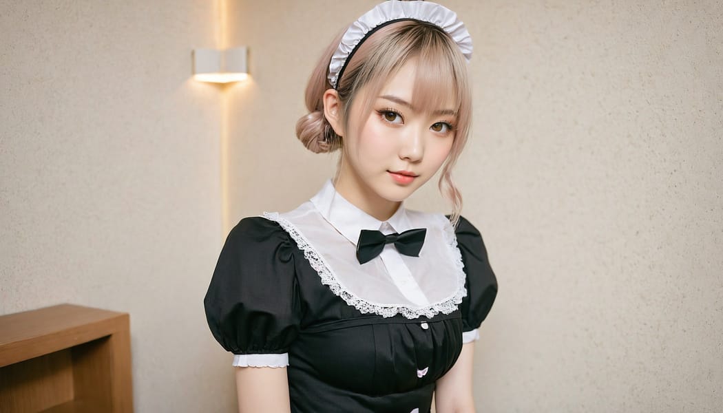 Tags: 21872187, SDXL
{"3": {"inputs": {"seed": 565516983797641, "steps": 32, "cfg": 7.52, "sampler_name": "dpmpp_2m", "scheduler": "karras", "denoise": 1.0, "model": ["27", 0], "positive": ["6", 0], "negative": ["7", 0], "latent_image": ["5", 0]}, "class_type": "KSampler"}, "4": {"inputs": {"ckpt_name": "juggernautxl.safetensors"}, "class_type": "CheckpointLoaderSimple"}, "5": {"inputs": {"width": 1344, "height": 768, "batch_size": 1}, "class_type": "EmptyLatentImage"}, "6": {"inputs": {"text": "24 year old girl, (japanese:1.07), (russian:1.02), (temptress:1.05), (slim:1.12), (blush:0.96), (double eyelids:0.97), (beautiful eyes:1.07), (detailed face:0.96), (seductive pose:0.98), (sexy lips:0.95), (seductive facial expression:1.13), (idol:1.03), (pale skin:1.09), (cute:1.01), (on all fours:1.13), (spreading ass cheeks:1.01), (from behind:1.06), (backboob:0.99), in a (skimpy maid costume:1.02) working at a maid cafe, choker, bowtie, headband, pleated skirt, (candid cinema:1.07), (textured skin:1.04), (detailed skin:1.07), (soft lighting:1.04), (natural looking skin:1.09), (portra:1.01), (film:1.09), (RAW:1.06), (skin fuzz:1.08)", "clip": ["27", 1]}, "class_type": "CLIPTextEncode"}, "7": {"inputs": {"text": "(bad hands:1.05), (worst quality:1.09), (twisted:1.12), (low resolution:1.06), (distorted:1.09), (watermark:1.09), (open mouth:1.08)", "clip": ["27", 1]}, "class_type": "CLIPTextEncode"}, "8": {"inputs": {"samples": ["3", 0], "vae": ["4", 2]}, "class_type": "VAEDecode"}, "25": {"inputs": {"lora_name": "nudify_xl.safetensors", "strength_model": 0.12, "strength_clip": 0.39, "model": ["4", 0], "clip": ["4", 1]}, "class_type": "LoraLoader"}, "26": {"inputs": {"lora_name": "shirtlift_SDXL_v2.safetensors", "strength_model": 0.08, "strength_clip": 0.13, "model": ["25", 0], "clip": ["25", 1]}, "class_type": "LoraLoader"}, "27": {"inputs": {"lora_name": "PerfectEyesXL.safetensors", "strength_model": 0.13, "strength_clip": 0.19, "model": ["26", 0], "clip": ["26", 1]}, "class_type": "LoraLoader"}, "30": {"inputs": {"model_name": "4x_NMKD-Superscale-SP_178000_G.pth"}, "class_type": "UpscaleModelLoader"}, "31": {"inputs": {"upscale_model": ["30", 0], "image": ["8", 0]}, "class_type": "ImageUpscaleWithModel"}, "32": {"inputs": {"upscale_method": "lanczos", "scale_by": 0.5, "image": ["31", 0]}, "class_type": "ImageScaleBy"}, "33": {"inputs": {"pixels": ["32", 0], "vae": ["4", 2]}, "class_type": "VAEEncode"}, "34": {"inputs": {"seed": 565516983797641, "steps": 32, "cfg": 7.52, "sampler_name": "dpmpp_2m", "scheduler": "karras", "denoise": 0.3, "model": ["27", 0], "positive": ["6", 0], "negative": ["7", 0], "latent_image": ["33", 0]}, "class_type": "KSampler"}, "36": {"inputs": {"samples": ["34", 0], "vae": ["4", 2]}, "class_type": "VAEDecode"}, "39": {"inputs": {"filename_prefix": "comfyapi-1726878150653", "images": ["36", 0]}, "class_type": "SaveImage"}}