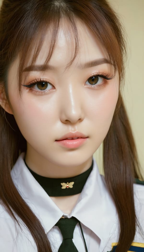 Tags: 21872187, SDXL
{"3": {"inputs": {"seed": 515043762495531, "steps": 32, "cfg": 6.55, "sampler_name": "dpmpp_2m", "scheduler": "karras", "denoise": 1.0, "model": ["27", 0], "positive": ["6", 0], "negative": ["7", 0], "latent_image": ["5", 0]}, "class_type": "KSampler"}, "4": {"inputs": {"ckpt_name": "juggernautxl.safetensors"}, "class_type": "CheckpointLoaderSimple"}, "5": {"inputs": {"width": 768, "height": 1344, "batch_size": 1}, "class_type": "EmptyLatentImage"}, "6": {"inputs": {"text": "24 year old girl, (ukrainian:1.00), (irish:1.10), (korean:0.98), (idol:0.98), (seductive pose:1.06), (temptress:0.99), (eyelashes:0.99), (sexy lips:0.98), (beautiful eyes:1.09), (blush:1.05), (detailed face:1.09), (pale skin:1.04), (cute:0.98), (in a seductive pose:1.12), (large perky breasts:0.97), (cleavage:0.97), (thigh gap:0.99), (school uniform:1.14), choker, busy street, (soft lighting:1.02), (skin fuzz:1.03), (RAW:1.02), (film:1.05), (candid cinema:1.09), (detailed skin:1.05), (natural looking skin:1.00), (portra:1.00), (textured skin:1.09)", "clip": ["27", 1]}, "class_type": "CLIPTextEncode"}, "7": {"inputs": {"text": "(watermark:1.07), (worst quality:1.07), (open mouth:1.14), (bad hands:1.07), (low resolution:1.12), (twisted:1.14), (distorted:1.07)", "clip": ["27", 1]}, "class_type": "CLIPTextEncode"}, "8": {"inputs": {"samples": ["3", 0], "vae": ["4", 2]}, "class_type": "VAEDecode"}, "25": {"inputs": {"lora_name": "nudify_xl.safetensors", "strength_model": 0.16, "strength_clip": 0.39, "model": ["4", 0], "clip": ["4", 1]}, "class_type": "LoraLoader"}, "26": {"inputs": {"lora_name": "shirtlift_SDXL_v2.safetensors", "strength_model": 0.11, "strength_clip": 0.18, "model": ["25", 0], "clip": ["25", 1]}, "class_type": "LoraLoader"}, "27": {"inputs": {"lora_name": "PerfectEyesXL.safetensors", "strength_model": 0.17, "strength_clip": 0.19, "model": ["26", 0], "clip": ["26", 1]}, "class_type": "LoraLoader"}, "30": {"inputs": {"model_name": "4x_NMKD-Superscale-SP_178000_G.pth"}, "class_type": "UpscaleModelLoader"}, "31": {"inputs": {"upscale_model": ["30", 0], "image": ["8", 0]}, "class_type": "ImageUpscaleWithModel"}, "32": {"inputs": {"upscale_method": "lanczos", "scale_by": 0.5, "image": ["31", 0]}, "class_type": "ImageScaleBy"}, "33": {"inputs": {"pixels": ["32", 0], "vae": ["4", 2]}, "class_type": "VAEEncode"}, "34": {"inputs": {"seed": 515043762495531, "steps": 32, "cfg": 6.55, "sampler_name": "dpmpp_2m", "scheduler": "karras", "denoise": 0.3, "model": ["27", 0], "positive": ["6", 0], "negative": ["7", 0], "latent_image": ["33", 0]}, "class_type": "KSampler"}, "36": {"inputs": {"samples": ["34", 0], "vae": ["4", 2]}, "class_type": "VAEDecode"}, "39": {"inputs": {"filename_prefix": "comfyapi-1714404148769", "images": ["36", 0]}, "class_type": "SaveImage"}}