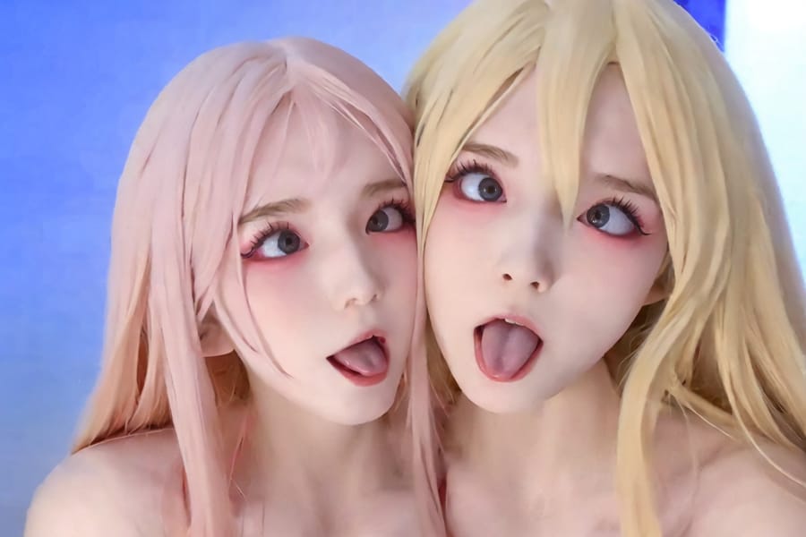 Tags: 21872187
<lora:mix4:0.67>, <lora:YaeMiko_Test:0.47>, (russian:1.01), (cosplay:1.13), cosplay exhibition, comiket, posing for camera, <lora:ahegao-x-v4:0.65>, ahegao face, pleasure, extremely detailed eyes, extremely detailed face, sexy lips, seductive smile, double eyelids, eyelashes, pale skin, perky breasts, full body portrait, textured skin, 4K, RAW, best quality, sharp, hyper realistic, (thigh gap:1.04), blush, delicate and beautiful girl, 1girl, (stunningly attractive:1.16)
Negative prompt: sketches, paintings, black and white
Steps: 32, Sampler: DPM++ 2M Karras, CFG scale: 6.36, Seed: 1482050312, Size: 768x512, Model hash: fc2511737a, Model: chilloutmix_NiPrunedFp32Fix, Seed resize from: -1x-1, Denoising strength: 0.5, Version: v1.2.1, Hires upscale: 2.0, Hires steps: 16, Hires upscaler: ESRGAN_4x