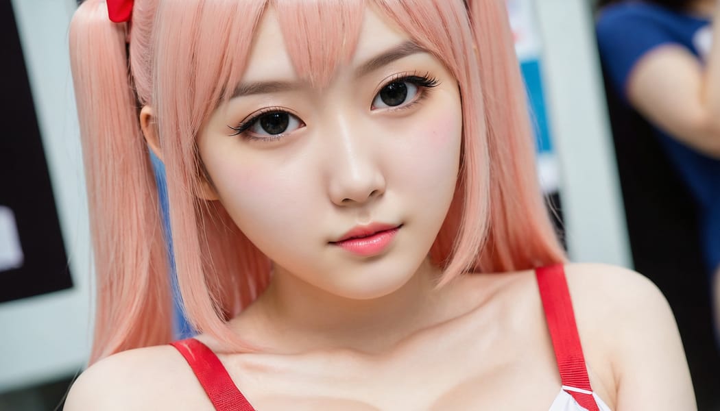 Tags: 21872187, SDXL
{"3": {"inputs": {"seed": 358545409774732, "steps": 64, "cfg": 7.88, "sampler_name": "dpmpp_2m", "scheduler": "karras", "denoise": 1.0, "model": ["27", 0], "positive": ["6", 0], "negative": ["7", 0], "latent_image": ["5", 0]}, "class_type": "KSampler"}, "4": {"inputs": {"ckpt_name": "juggernautXL_v8Rundiffusion.safetensors"}, "class_type": "CheckpointLoaderSimple"}, "5": {"inputs": {"width": 1344, "height": 768, "batch_size": 1}, "class_type": "EmptyLatentImage"}, "6": {"inputs": {"text": "21 year old girl, (korean:1.09), (detailed face:1.14), (seductive pose:1.06), (sexy lips:0.97), (idol:1.05), (eyelashes:1.14), (pale skin:0.96), (beautiful eyes:1.03), (slim:1.07), (temptress:1.10), (cute:1.02), (double eyelids:1.03), (seductive facial expression:1.00), (blush:1.12), (in a seductive pose:1.05), (large perky breasts:1.08), (cleavage:1.02), (thigh gap:1.11), (in a cosplay:1.13) at comiket posing for camera, (natural looking skin:1.08), (skin fuzz:1.09), (textured skin:1.04), (portra:1.01), (soft lighting:1.07), (film:1.05), (candid cinema:1.05), (detailed skin:1.09), (RAW:1.00)", "clip": ["27", 1]}, "class_type": "CLIPTextEncode"}, "7": {"inputs": {"text": "(low resolution:1.11), (open mouth:1.05), (watermark:1.10), (worst quality:1.10), (bad hands:1.11), (twisted:1.06), (distorted:1.13)", "clip": ["27", 1]}, "class_type": "CLIPTextEncode"}, "8": {"inputs": {"samples": ["3", 0], "vae": ["4", 2]}, "class_type": "VAEDecode"}, "25": {"inputs": {"lora_name": "nudify_xl.safetensors", "strength_model": 0.31, "strength_clip": 0.04, "model": ["4", 0], "clip": ["4", 1]}, "class_type": "LoraLoader"}, "26": {"inputs": {"lora_name": "shirtlift_SDXL_v2.safetensors", "strength_model": 0.15, "strength_clip": 0.08, "model": ["25", 0], "clip": ["25", 1]}, "class_type": "LoraLoader"}, "27": {"inputs": {"lora_name": "PerfectEyesXL.safetensors", "strength_model": 0.1, "strength_clip": 0.16, "model": ["26", 0], "clip": ["26", 1]}, "class_type": "LoraLoader"}, "30": {"inputs": {"model_name": "4x_NMKD-Superscale-SP_178000_G.pth"}, "class_type": "UpscaleModelLoader"}, "31": {"inputs": {"upscale_model": ["30", 0], "image": ["8", 0]}, "class_type": "ImageUpscaleWithModel"}, "32": {"inputs": {"upscale_method": "lanczos", "scale_by": 0.5, "image": ["31", 0]}, "class_type": "ImageScaleBy"}, "33": {"inputs": {"pixels": ["32", 0], "vae": ["4", 2]}, "class_type": "VAEEncode"}, "34": {"inputs": {"seed": 358545409774732, "steps": 64, "cfg": 7.88, "sampler_name": "dpmpp_2m", "scheduler": "karras", "denoise": 0.3, "model": ["27", 0], "positive": ["6", 0], "negative": ["7", 0], "latent_image": ["33", 0]}, "class_type": "KSampler"}, "36": {"inputs": {"samples": ["34", 0], "vae": ["4", 2]}, "class_type": "VAEDecode"}, "39": {"inputs": {"filename_prefix": "comfyapi-1707301410132", "images": ["36", 0]}, "class_type": "SaveImage"}}