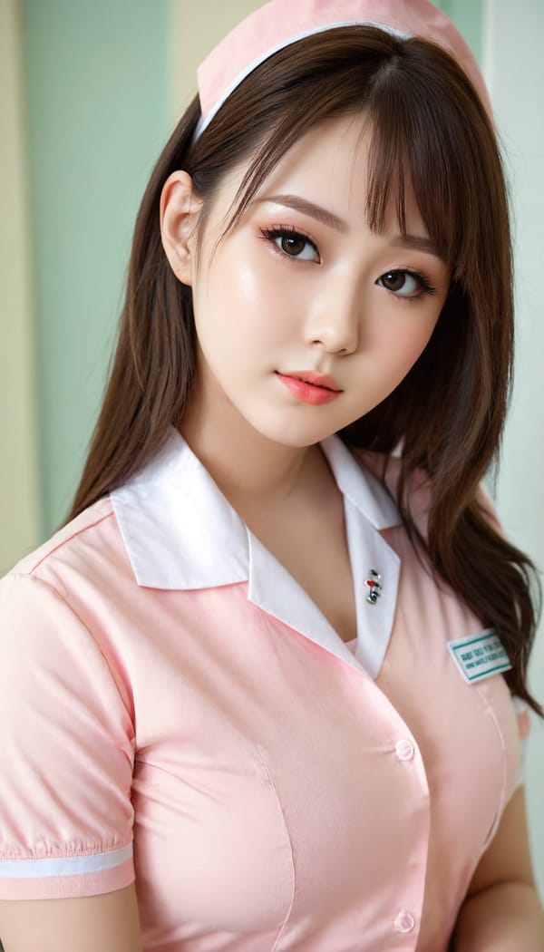 Tags: 21872187, SDXL
{"3": {"inputs": {"seed": 871471500495577, "steps": 64, "cfg": 7.39, "sampler_name": "dpmpp_2m", "scheduler": "karras", "denoise": 1.0, "model": ["27", 0], "positive": ["6", 0], "negative": ["7", 0], "latent_image": ["5", 0]}, "class_type": "KSampler"}, "4": {"inputs": {"ckpt_name": "juggernautXL_v8Rundiffusion.safetensors"}, "class_type": "CheckpointLoaderSimple"}, "5": {"inputs": {"width": 768, "height": 1344, "batch_size": 1}, "class_type": "EmptyLatentImage"}, "6": {"inputs": {"text": "19 year old girl, (idol:1.10), (blush:0.95), (eyelashes:1.01), (detailed face:1.14), (double eyelids:1.14), (cute:0.99), (beautiful eyes:1.02), (seductive pose:0.98), (sexy lips:1.06), (pale skin:0.96), (temptress:1.10), (slim:1.03), (seductive facial expression:1.04), (in a seductive pose:1.10), (large perky breasts:1.05), (cleavage:0.95), (thigh gap:1.08), (nurse in uniform:1.06) working in a hospital ward, (film:1.04), (natural looking skin:1.02), (skin fuzz:1.01), (detailed skin:1.06), (soft lighting:1.05), (RAW:1.08), (textured skin:1.06), (candid cinema:1.03), (portra:1.00)", "clip": ["27", 1]}, "class_type": "CLIPTextEncode"}, "7": {"inputs": {"text": "(watermark:1.07), (worst quality:1.05), (low resolution:1.07), (twisted:1.14), (distorted:1.08), (open mouth:1.12), (bad hands:1.07)", "clip": ["27", 1]}, "class_type": "CLIPTextEncode"}, "8": {"inputs": {"samples": ["3", 0], "vae": ["4", 2]}, "class_type": "VAEDecode"}, "25": {"inputs": {"lora_name": "nudify_xl.safetensors", "strength_model": 0.19, "strength_clip": 0.38, "model": ["4", 0], "clip": ["4", 1]}, "class_type": "LoraLoader"}, "26": {"inputs": {"lora_name": "shirtlift_SDXL_v2.safetensors", "strength_model": 0.12, "strength_clip": 0.07, "model": ["25", 0], "clip": ["25", 1]}, "class_type": "LoraLoader"}, "27": {"inputs": {"lora_name": "PerfectEyesXL.safetensors", "strength_model": 0.03, "strength_clip": 0.04, "model": ["26", 0], "clip": ["26", 1]}, "class_type": "LoraLoader"}, "30": {"inputs": {"model_name": "4x_NMKD-Superscale-SP_178000_G.pth"}, "class_type": "UpscaleModelLoader"}, "31": {"inputs": {"upscale_model": ["30", 0], "image": ["8", 0]}, "class_type": "ImageUpscaleWithModel"}, "32": {"inputs": {"upscale_method": "lanczos", "scale_by": 0.5, "image": ["31", 0]}, "class_type": "ImageScaleBy"}, "33": {"inputs": {"pixels": ["32", 0], "vae": ["4", 2]}, "class_type": "VAEEncode"}, "34": {"inputs": {"seed": 871471500495577, "steps": 64, "cfg": 7.39, "sampler_name": "dpmpp_2m", "scheduler": "karras", "denoise": 0.3, "model": ["27", 0], "positive": ["6", 0], "negative": ["7", 0], "latent_image": ["33", 0]}, "class_type": "KSampler"}, "36": {"inputs": {"samples": ["34", 0], "vae": ["4", 2]}, "class_type": "VAEDecode"}, "39": {"inputs": {"filename_prefix": "comfyapi-1707732851823", "images": ["36", 0]}, "class_type": "SaveImage"}}