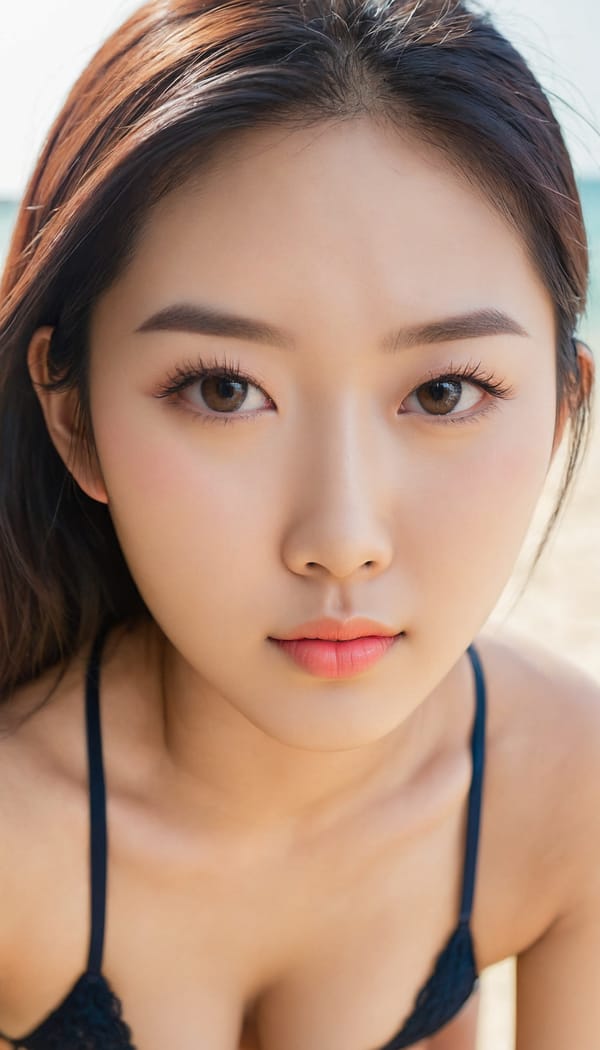 Tags: 21872187, SDXL
{"3": {"inputs": {"seed": 420701283977165, "steps": 32, "cfg": 7.03, "sampler_name": "dpmpp_2m", "scheduler": "karras", "denoise": 1.0, "model": ["27", 0], "positive": ["6", 0], "negative": ["7", 0], "latent_image": ["5", 0]}, "class_type": "KSampler"}, "4": {"inputs": {"ckpt_name": "juggernautXL_v8Rundiffusion.safetensors"}, "class_type": "CheckpointLoaderSimple"}, "5": {"inputs": {"width": 768, "height": 1344, "batch_size": 1}, "class_type": "EmptyLatentImage"}, "6": {"inputs": {"text": "19 year old girl, (taiwanese:1.04), (korean:1.06), (beautiful eyes:1.07), (seductive pose:0.96), (detailed face:1.09), (seductive facial expression:1.05), (cute:1.01), (blush:0.97), (eyelashes:1.10), (sexy lips:1.05), (slim:1.08), (idol:1.13), (temptress:1.10), (double eyelids:0.96), (perky ass:0.95), (exposed ass:1.06), (looking back:1.03), (sexy ass:1.03), (thigh gap:1.01), wearing (bikini:1.02) at a beach, (natural looking skin:1.02), (textured skin:1.05), (portra:1.05), (film:1.09), (soft lighting:1.05), (skin fuzz:1.06), (detailed skin:1.06), (candid cinema:1.04), (RAW:1.09)", "clip": ["27", 1]}, "class_type": "CLIPTextEncode"}, "7": {"inputs": {"text": "(twisted:1.06), (distorted:1.11), (low resolution:1.14), (bad hands:1.08), (worst quality:1.07), (watermark:1.08)", "clip": ["27", 1]}, "class_type": "CLIPTextEncode"}, "8": {"inputs": {"samples": ["3", 0], "vae": ["4", 2]}, "class_type": "VAEDecode"}, "25": {"inputs": {"lora_name": "nudify_xl.safetensors", "strength_model": 0.01, "strength_clip": 0.11, "model": ["4", 0], "clip": ["4", 1]}, "class_type": "LoraLoader"}, "26": {"inputs": {"lora_name": "shirtlift_SDXL_v2.safetensors", "strength_model": 0.03, "strength_clip": 0.09, "model": ["25", 0], "clip": ["25", 1]}, "class_type": "LoraLoader"}, "27": {"inputs": {"lora_name": "PerfectEyesXL.safetensors", "strength_model": 0.02, "strength_clip": 0.13, "model": ["26", 0], "clip": ["26", 1]}, "class_type": "LoraLoader"}, "30": {"inputs": {"model_name": "4x_NMKD-Superscale-SP_178000_G.pth"}, "class_type": "UpscaleModelLoader"}, "31": {"inputs": {"upscale_model": ["30", 0], "image": ["8", 0]}, "class_type": "ImageUpscaleWithModel"}, "32": {"inputs": {"upscale_method": "lanczos", "scale_by": 0.5, "image": ["31", 0]}, "class_type": "ImageScaleBy"}, "33": {"inputs": {"pixels": ["32", 0], "vae": ["4", 2]}, "class_type": "VAEEncode"}, "34": {"inputs": {"seed": 420701283977165, "steps": 32, "cfg": 7.03, "sampler_name": "dpmpp_2m", "scheduler": "karras", "denoise": 0.3, "model": ["27", 0], "positive": ["6", 0], "negative": ["7", 0], "latent_image": ["33", 0]}, "class_type": "KSampler"}, "36": {"inputs": {"samples": ["34", 0], "vae": ["4", 2]}, "class_type": "VAEDecode"}, "39": {"inputs": {"filename_prefix": "comfyapi-1707830660131", "images": ["36", 0]}, "class_type": "SaveImage"}}