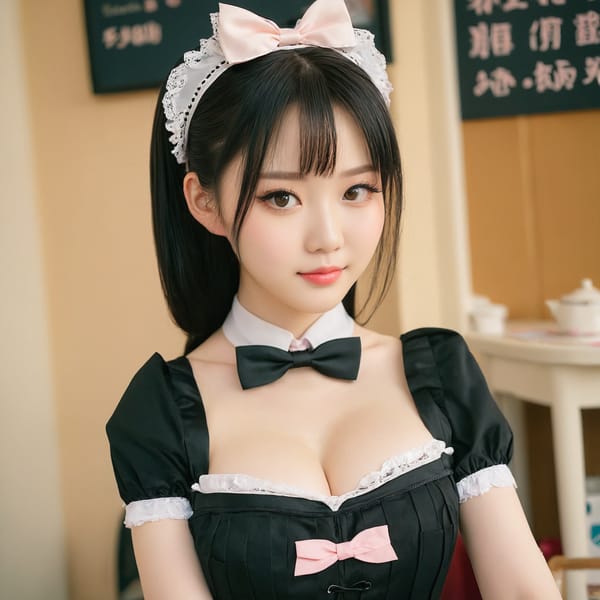 Tags: 21872187, SDXL
{"3": {"inputs": {"seed": 770537233527591, "steps": 32, "cfg": 5.2, "sampler_name": "dpmpp_2m", "scheduler": "karras", "denoise": 1.0, "model": ["27", 0], "positive": ["6", 0], "negative": ["7", 0], "latent_image": ["5", 0]}, "class_type": "KSampler"}, "4": {"inputs": {"ckpt_name": "juggernautxl.safetensors"}, "class_type": "CheckpointLoaderSimple"}, "5": {"inputs": {"width": 1024, "height": 1024, "batch_size": 1}, "class_type": "EmptyLatentImage"}, "6": {"inputs": {"text": "18 year old girl, (chinese:1.10), (beautiful eyes:1.05), (pale skin:1.02), (blush:1.11), (double eyelids:1.12), (cute:1.10), (detailed face:0.95), (slim:1.01), (sexy lips:1.02), (seductive facial expression:1.05), (seductive pose:1.04), (eyelashes:1.14), (temptress:0.95), (idol:1.06), (in a seductive pose:1.04), (large perky breasts:0.99), (cleavage:1.05), (thigh gap:1.06), in a (skimpy maid costume:1.12) working at a maid cafe, choker, bowtie, headband, pleated skirt, (natural looking skin:1.03), (candid cinema:1.01), (textured skin:1.02), (film:1.05), (RAW:1.05), (detailed skin:1.06), (soft lighting:1.03), (skin fuzz:1.01), (portra:1.01)", "clip": ["27", 1]}, "class_type": "CLIPTextEncode"}, "7": {"inputs": {"text": "(open mouth:1.05), (twisted:1.08), (watermark:1.06), (distorted:1.10), (low resolution:1.13), (bad hands:1.05), (worst quality:1.13)", "clip": ["27", 1]}, "class_type": "CLIPTextEncode"}, "8": {"inputs": {"samples": ["3", 0], "vae": ["4", 2]}, "class_type": "VAEDecode"}, "25": {"inputs": {"lora_name": "nudify_xl.safetensors", "strength_model": 0.39, "strength_clip": 0.35, "model": ["4", 0], "clip": ["4", 1]}, "class_type": "LoraLoader"}, "26": {"inputs": {"lora_name": "shirtlift_SDXL_v2.safetensors", "strength_model": 0.06, "strength_clip": 0.18, "model": ["25", 0], "clip": ["25", 1]}, "class_type": "LoraLoader"}, "27": {"inputs": {"lora_name": "PerfectEyesXL.safetensors", "strength_model": 0.18, "strength_clip": 0.14, "model": ["26", 0], "clip": ["26", 1]}, "class_type": "LoraLoader"}, "30": {"inputs": {"model_name": "4x_NMKD-Superscale-SP_178000_G.pth"}, "class_type": "UpscaleModelLoader"}, "31": {"inputs": {"upscale_model": ["30", 0], "image": ["8", 0]}, "class_type": "ImageUpscaleWithModel"}, "32": {"inputs": {"upscale_method": "lanczos", "scale_by": 0.5, "image": ["31", 0]}, "class_type": "ImageScaleBy"}, "33": {"inputs": {"pixels": ["32", 0], "vae": ["4", 2]}, "class_type": "VAEEncode"}, "34": {"inputs": {"seed": 770537233527591, "steps": 32, "cfg": 5.2, "sampler_name": "dpmpp_2m", "scheduler": "karras", "denoise": 0.3, "model": ["27", 0], "positive": ["6", 0], "negative": ["7", 0], "latent_image": ["33", 0]}, "class_type": "KSampler"}, "36": {"inputs": {"samples": ["34", 0], "vae": ["4", 2]}, "class_type": "VAEDecode"}, "39": {"inputs": {"filename_prefix": "comfyapi-1728282408527", "images": ["36", 0]}, "class_type": "SaveImage"}}