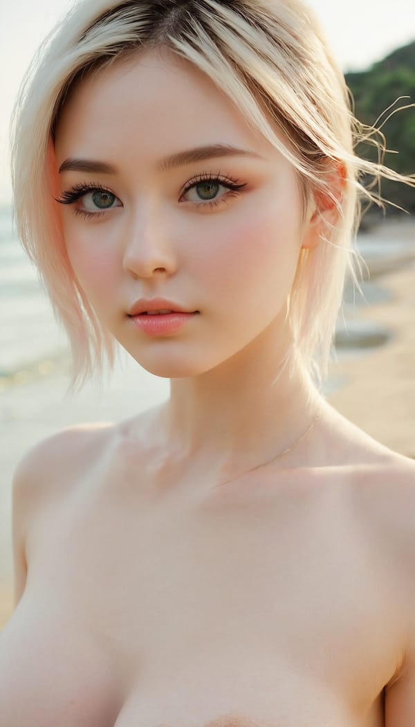 Tags: 21872187, SDXL
{"3": {"inputs": {"seed": 163642551268088, "steps": 32, "cfg": 7.12, "sampler_name": "dpmpp_2m", "scheduler": "karras", "denoise": 1.0, "model": ["27", 0], "positive": ["6", 0], "negative": ["7", 0], "latent_image": ["5", 0]}, "class_type": "KSampler"}, "4": {"inputs": {"ckpt_name": "juggernautxl.safetensors"}, "class_type": "CheckpointLoaderSimple"}, "5": {"inputs": {"width": 768, "height": 1344, "batch_size": 1}, "class_type": "EmptyLatentImage"}, "6": {"inputs": {"text": "21 year old girl, (detailed face:0.96), (beautiful eyes:1.11), (eyelashes:1.04), (slim:1.13), (double eyelids:1.04), (blush:1.10), (temptress:1.12), (idol:0.99), (seductive facial expression:0.97), (cute:1.06), (sexy lips:1.13), (seductive pose:1.13), (pale skin:1.05), (in a seductive pose:1.06), (large perky breasts:0.99), (cleavage:1.04), (thigh gap:1.12), wearing (bikini:0.96) at a beach, (skin fuzz:1.07), (RAW:1.02), (textured skin:1.04), (natural looking skin:1.01), (film:1.04), (soft lighting:1.08), (candid cinema:1.02), (detailed skin:1.03), (portra:1.02)", "clip": ["27", 1]}, "class_type": "CLIPTextEncode"}, "7": {"inputs": {"text": "(low resolution:1.10), (open mouth:1.10), (worst quality:1.12), (watermark:1.12), (twisted:1.07), (distorted:1.05), (bad hands:1.09)", "clip": ["27", 1]}, "class_type": "CLIPTextEncode"}, "8": {"inputs": {"samples": ["3", 0], "vae": ["4", 2]}, "class_type": "VAEDecode"}, "25": {"inputs": {"lora_name": "nudify_xl.safetensors", "strength_model": 0.11, "strength_clip": 0.2, "model": ["4", 0], "clip": ["4", 1]}, "class_type": "LoraLoader"}, "26": {"inputs": {"lora_name": "shirtlift_SDXL_v2.safetensors", "strength_model": 0.04, "strength_clip": 0.1, "model": ["25", 0], "clip": ["25", 1]}, "class_type": "LoraLoader"}, "27": {"inputs": {"lora_name": "PerfectEyesXL.safetensors", "strength_model": 0.11, "strength_clip": 0.09, "model": ["26", 0], "clip": ["26", 1]}, "class_type": "LoraLoader"}, "30": {"inputs": {"model_name": "4x_NMKD-Superscale-SP_178000_G.pth"}, "class_type": "UpscaleModelLoader"}, "31": {"inputs": {"upscale_model": ["30", 0], "image": ["8", 0]}, "class_type": "ImageUpscaleWithModel"}, "32": {"inputs": {"upscale_method": "lanczos", "scale_by": 0.5, "image": ["31", 0]}, "class_type": "ImageScaleBy"}, "33": {"inputs": {"pixels": ["32", 0], "vae": ["4", 2]}, "class_type": "VAEEncode"}, "34": {"inputs": {"seed": 163642551268088, "steps": 32, "cfg": 7.12, "sampler_name": "dpmpp_2m", "scheduler": "karras", "denoise": 0.3, "model": ["27", 0], "positive": ["6", 0], "negative": ["7", 0], "latent_image": ["33", 0]}, "class_type": "KSampler"}, "36": {"inputs": {"samples": ["34", 0], "vae": ["4", 2]}, "class_type": "VAEDecode"}, "39": {"inputs": {"filename_prefix": "comfyapi-1723950161071", "images": ["36", 0]}, "class_type": "SaveImage"}}