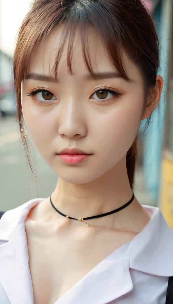 Tags: 21872187, SDXL
{"3": {"inputs": {"seed": 228264583366018, "steps": 64, "cfg": 7.88, "sampler_name": "dpmpp_2m", "scheduler": "karras", "denoise": 1.0, "model": ["27", 0], "positive": ["6", 0], "negative": ["7", 0], "latent_image": ["5", 0]}, "class_type": "KSampler"}, "4": {"inputs": {"ckpt_name": "juggernautxl.safetensors"}, "class_type": "CheckpointLoaderSimple"}, "5": {"inputs": {"width": 768, "height": 1344, "batch_size": 1}, "class_type": "EmptyLatentImage"}, "6": {"inputs": {"text": "28 year old girl, (korean:1.05), (ukrainian:0.96), (beautiful eyes:1.04), (double eyelids:0.95), (idol:1.04), (slim:1.09), (seductive facial expression:1.07), (cute:1.01), (eyelashes:1.11), (pale skin:1.13), (sexy lips:1.00), (temptress:0.97), (seductive pose:1.01), (blush:1.06), (in a seductive pose:1.08), (large perky breasts:1.10), (cleavage:1.01), (thigh gap:1.03), (school uniform:1.08), choker, busy street, (textured skin:1.07), (candid cinema:1.03), (detailed skin:1.09), (skin fuzz:1.06), (natural looking skin:1.05), (RAW:1.00), (portra:1.07), (soft lighting:1.00), (film:1.09)", "clip": ["27", 1]}, "class_type": "CLIPTextEncode"}, "7": {"inputs": {"text": "(low resolution:1.09), (twisted:1.12), (distorted:1.05), (watermark:1.07), (bad hands:1.06), (worst quality:1.13), (open mouth:1.14)", "clip": ["27", 1]}, "class_type": "CLIPTextEncode"}, "8": {"inputs": {"samples": ["3", 0], "vae": ["4", 2]}, "class_type": "VAEDecode"}, "25": {"inputs": {"lora_name": "nudify_xl.safetensors", "strength_model": 0.38, "strength_clip": 0.39, "model": ["4", 0], "clip": ["4", 1]}, "class_type": "LoraLoader"}, "26": {"inputs": {"lora_name": "shirtlift_SDXL_v2.safetensors", "strength_model": 0.17, "strength_clip": 0.04, "model": ["25", 0], "clip": ["25", 1]}, "class_type": "LoraLoader"}, "27": {"inputs": {"lora_name": "PerfectEyesXL.safetensors", "strength_model": 0.08, "strength_clip": 0.06, "model": ["26", 0], "clip": ["26", 1]}, "class_type": "LoraLoader"}, "30": {"inputs": {"model_name": "4x_NMKD-Superscale-SP_178000_G.pth"}, "class_type": "UpscaleModelLoader"}, "31": {"inputs": {"upscale_model": ["30", 0], "image": ["8", 0]}, "class_type": "ImageUpscaleWithModel"}, "32": {"inputs": {"upscale_method": "lanczos", "scale_by": 0.5, "image": ["31", 0]}, "class_type": "ImageScaleBy"}, "33": {"inputs": {"pixels": ["32", 0], "vae": ["4", 2]}, "class_type": "VAEEncode"}, "34": {"inputs": {"seed": 228264583366018, "steps": 64, "cfg": 7.88, "sampler_name": "dpmpp_2m", "scheduler": "karras", "denoise": 0.3, "model": ["27", 0], "positive": ["6", 0], "negative": ["7", 0], "latent_image": ["33", 0]}, "class_type": "KSampler"}, "36": {"inputs": {"samples": ["34", 0], "vae": ["4", 2]}, "class_type": "VAEDecode"}, "39": {"inputs": {"filename_prefix": "comfyapi-1732955282144", "images": ["36", 0]}, "class_type": "SaveImage"}}