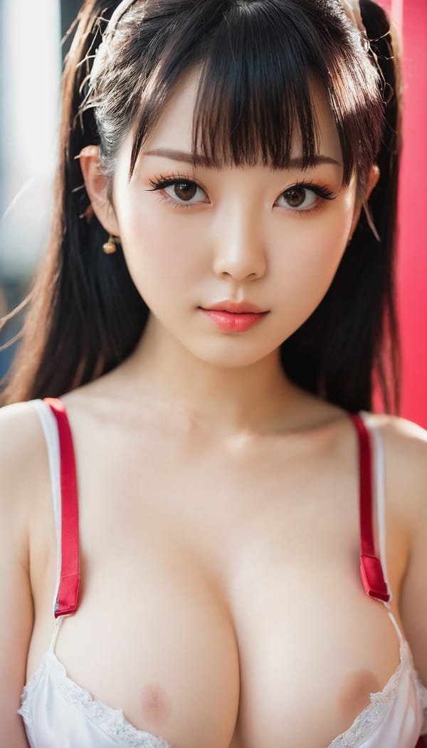 Tags: 21872187, SDXL
{"3": {"inputs": {"seed": 129978393680459, "steps": 32, "cfg": 5.16, "sampler_name": "dpmpp_2m", "scheduler": "karras", "denoise": 1.0, "model": ["27", 0], "positive": ["6", 0], "negative": ["7", 0], "latent_image": ["5", 0]}, "class_type": "KSampler"}, "4": {"inputs": {"ckpt_name": "juggernautxl.safetensors"}, "class_type": "CheckpointLoaderSimple"}, "5": {"inputs": {"width": 768, "height": 1344, "batch_size": 1}, "class_type": "EmptyLatentImage"}, "6": {"inputs": {"text": "21 year old girl, (japanese:1.04), (taiwanese:1.14), (pale skin:1.14), (slim:1.03), (double eyelids:0.95), (sexy lips:1.00), (seductive pose:0.97), (cute:1.05), (eyelashes:1.12), (beautiful eyes:1.04), (detailed face:1.02), (temptress:1.06), (idol:1.02), (seductive facial expression:1.02), (in a seductive pose:1.03), (large perky breasts:1.09), (cleavage:1.14), (thigh gap:0.95), (in a cosplay:1.04) at comiket posing for camera, (soft lighting:1.09), (RAW:1.02), (natural looking skin:1.04), (skin fuzz:1.02), (film:1.05), (detailed skin:1.05), (textured skin:1.07), (portra:1.02), (candid cinema:1.04)", "clip": ["27", 1]}, "class_type": "CLIPTextEncode"}, "7": {"inputs": {"text": "(distorted:1.14), (low resolution:1.11), (twisted:1.09), (open mouth:1.06), (watermark:1.09), (bad hands:1.13), (worst quality:1.09)", "clip": ["27", 1]}, "class_type": "CLIPTextEncode"}, "8": {"inputs": {"samples": ["3", 0], "vae": ["4", 2]}, "class_type": "VAEDecode"}, "25": {"inputs": {"lora_name": "nudify_xl.safetensors", "strength_model": 0.12, "strength_clip": 0.32, "model": ["4", 0], "clip": ["4", 1]}, "class_type": "LoraLoader"}, "26": {"inputs": {"lora_name": "shirtlift_SDXL_v2.safetensors", "strength_model": 0.04, "strength_clip": 0.07, "model": ["25", 0], "clip": ["25", 1]}, "class_type": "LoraLoader"}, "27": {"inputs": {"lora_name": "PerfectEyesXL.safetensors", "strength_model": 0.09, "strength_clip": 0.13, "model": ["26", 0], "clip": ["26", 1]}, "class_type": "LoraLoader"}, "30": {"inputs": {"model_name": "4x_NMKD-Superscale-SP_178000_G.pth"}, "class_type": "UpscaleModelLoader"}, "31": {"inputs": {"upscale_model": ["30", 0], "image": ["8", 0]}, "class_type": "ImageUpscaleWithModel"}, "32": {"inputs": {"upscale_method": "lanczos", "scale_by": 0.5, "image": ["31", 0]}, "class_type": "ImageScaleBy"}, "33": {"inputs": {"pixels": ["32", 0], "vae": ["4", 2]}, "class_type": "VAEEncode"}, "34": {"inputs": {"seed": 129978393680459, "steps": 32, "cfg": 5.16, "sampler_name": "dpmpp_2m", "scheduler": "karras", "denoise": 0.3, "model": ["27", 0], "positive": ["6", 0], "negative": ["7", 0], "latent_image": ["33", 0]}, "class_type": "KSampler"}, "36": {"inputs": {"samples": ["34", 0], "vae": ["4", 2]}, "class_type": "VAEDecode"}, "39": {"inputs": {"filename_prefix": "comfyapi-1714947117847", "images": ["36", 0]}, "class_type": "SaveImage"}}