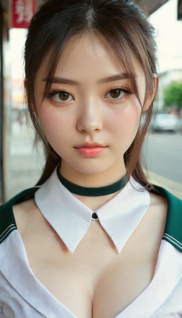 Tags: 21872187, SDXL
{"3": {"inputs": {"seed": 142914220970320, "steps": 32, "cfg": 7.27, "sampler_name": "dpmpp_2m", "scheduler": "karras", "denoise": 1.0, "model": ["27", 0], "positive": ["6", 0], "negative": ["7", 0], "latent_image": ["5", 0]}, "class_type": "KSampler"}, "4": {"inputs": {"ckpt_name": "juggernautxl.safetensors"}, "class_type": "CheckpointLoaderSimple"}, "5": {"inputs": {"width": 768, "height": 1344, "batch_size": 1}, "class_type": "EmptyLatentImage"}, "6": {"inputs": {"text": "25 year old girl, (russian:0.97), (irish:1.01), (taiwanese:0.98), (blush:1.11), (double eyelids:0.97), (slim:1.02), (seductive facial expression:1.09), (idol:1.05), (cute:0.97), (seductive pose:1.08), (pale skin:1.05), (beautiful eyes:0.98), (sexy lips:1.07), (detailed face:1.09), (in a seductive pose:1.14), (large perky breasts:0.99), (cleavage:1.03), (thigh gap:1.05), (school uniform:1.09), choker, busy street, (textured skin:1.07), (film:1.07), (candid cinema:1.07), (natural looking skin:1.00), (portra:1.08), (RAW:1.06), (soft lighting:1.09), (skin fuzz:1.00), (detailed skin:1.06)", "clip": ["27", 1]}, "class_type": "CLIPTextEncode"}, "7": {"inputs": {"text": "(distorted:1.14), (twisted:1.12), (bad hands:1.10), (watermark:1.10), (worst quality:1.05), (open mouth:1.08), (low resolution:1.13)", "clip": ["27", 1]}, "class_type": "CLIPTextEncode"}, "8": {"inputs": {"samples": ["3", 0], "vae": ["4", 2]}, "class_type": "VAEDecode"}, "25": {"inputs": {"lora_name": "nudify_xl.safetensors", "strength_model": 0.29, "strength_clip": 0.19, "model": ["4", 0], "clip": ["4", 1]}, "class_type": "LoraLoader"}, "26": {"inputs": {"lora_name": "shirtlift_SDXL_v2.safetensors", "strength_model": 0.18, "strength_clip": 0.18, "model": ["25", 0], "clip": ["25", 1]}, "class_type": "LoraLoader"}, "27": {"inputs": {"lora_name": "PerfectEyesXL.safetensors", "strength_model": 0.07, "strength_clip": 0.01, "model": ["26", 0], "clip": ["26", 1]}, "class_type": "LoraLoader"}, "30": {"inputs": {"model_name": "4x_NMKD-Superscale-SP_178000_G.pth"}, "class_type": "UpscaleModelLoader"}, "31": {"inputs": {"upscale_model": ["30", 0], "image": ["8", 0]}, "class_type": "ImageUpscaleWithModel"}, "32": {"inputs": {"upscale_method": "lanczos", "scale_by": 0.5, "image": ["31", 0]}, "class_type": "ImageScaleBy"}, "33": {"inputs": {"pixels": ["32", 0], "vae": ["4", 2]}, "class_type": "VAEEncode"}, "34": {"inputs": {"seed": 142914220970320, "steps": 32, "cfg": 7.27, "sampler_name": "dpmpp_2m", "scheduler": "karras", "denoise": 0.3, "model": ["27", 0], "positive": ["6", 0], "negative": ["7", 0], "latent_image": ["33", 0]}, "class_type": "KSampler"}, "36": {"inputs": {"samples": ["34", 0], "vae": ["4", 2]}, "class_type": "VAEDecode"}, "39": {"inputs": {"filename_prefix": "comfyapi-1714889174627", "images": ["36", 0]}, "class_type": "SaveImage"}}