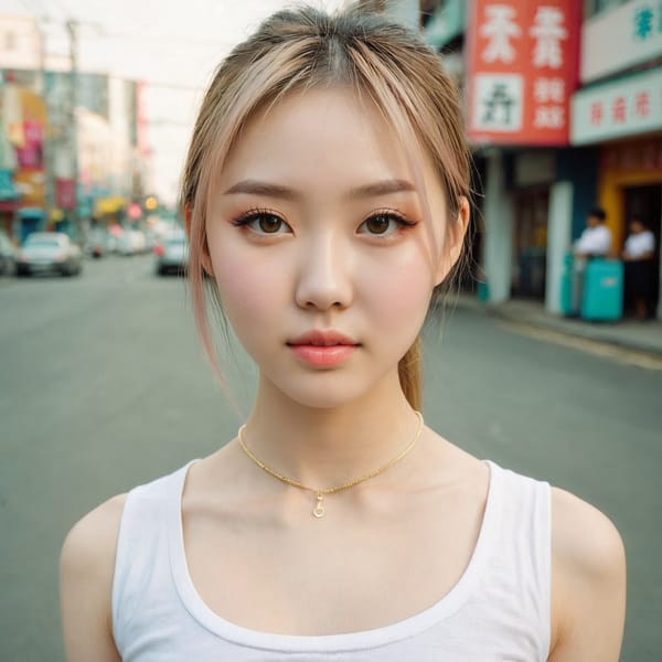 Tags: 21872187, SDXL
{"3": {"inputs": {"seed": 102555185681991, "steps": 64, "cfg": 6.95, "sampler_name": "dpmpp_2m", "scheduler": "karras", "denoise": 1.0, "model": ["27", 0], "positive": ["6", 0], "negative": ["7", 0], "latent_image": ["5", 0]}, "class_type": "KSampler"}, "4": {"inputs": {"ckpt_name": "juggernautxl.safetensors"}, "class_type": "CheckpointLoaderSimple"}, "5": {"inputs": {"width": 1024, "height": 1024, "batch_size": 1}, "class_type": "EmptyLatentImage"}, "6": {"inputs": {"text": "20 year old girl, (chinese:0.95), (ukrainian:1.04), (irish:1.13), (beautiful eyes:0.97), (slim:1.10), (sexy lips:1.11), (eyelashes:0.96), (seductive facial expression:1.05), (temptress:1.07), (detailed face:1.03), (blush:1.07), (seductive pose:1.12), (pale skin:1.12), (idol:0.98), (double eyelids:0.97), (perky ass:1.10), (exposed ass:1.13), (looking back:1.00), (sexy ass:0.96), (thigh gap:0.99), (school uniform:0.98), choker, busy street, (portra:1.02), (skin fuzz:1.09), (RAW:1.02), (candid cinema:1.04), (film:1.05), (detailed skin:1.00), (soft lighting:1.01), (textured skin:1.06)", "clip": ["27", 1]}, "class_type": "CLIPTextEncode"}, "7": {"inputs": {"text": "(twisted:1.07), (worst quality:1.05), (watermark:1.05), (low resolution:1.09), (distorted:1.05), (bad hands:1.09), (open mouth:1.13)", "clip": ["27", 1]}, "class_type": "CLIPTextEncode"}, "8": {"inputs": {"samples": ["3", 0], "vae": ["4", 2]}, "class_type": "VAEDecode"}, "25": {"inputs": {"lora_name": "nudify_xl.safetensors", "strength_model": 0.34, "strength_clip": 0.08, "model": ["4", 0], "clip": ["4", 1]}, "class_type": "LoraLoader"}, "26": {"inputs": {"lora_name": "shirtlift_SDXL_v2.safetensors", "strength_model": 0.17, "strength_clip": 0.06, "model": ["25", 0], "clip": ["25", 1]}, "class_type": "LoraLoader"}, "27": {"inputs": {"lora_name": "PerfectEyesXL.safetensors", "strength_model": 0.07, "strength_clip": 0.06, "model": ["26", 0], "clip": ["26", 1]}, "class_type": "LoraLoader"}, "30": {"inputs": {"model_name": "4x_NMKD-Superscale-SP_178000_G.pth"}, "class_type": "UpscaleModelLoader"}, "31": {"inputs": {"upscale_model": ["30", 0], "image": ["8", 0]}, "class_type": "ImageUpscaleWithModel"}, "32": {"inputs": {"upscale_method": "lanczos", "scale_by": 0.5, "image": ["31", 0]}, "class_type": "ImageScaleBy"}, "33": {"inputs": {"pixels": ["32", 0], "vae": ["4", 2]}, "class_type": "VAEEncode"}, "34": {"inputs": {"seed": 102555185681991, "steps": 64, "cfg": 6.95, "sampler_name": "dpmpp_2m", "scheduler": "karras", "denoise": 0.3, "model": ["27", 0], "positive": ["6", 0], "negative": ["7", 0], "latent_image": ["33", 0]}, "class_type": "KSampler"}, "36": {"inputs": {"samples": ["34", 0], "vae": ["4", 2]}, "class_type": "VAEDecode"}, "39": {"inputs": {"filename_prefix": "comfyapi-1716459494484", "images": ["36", 0]}, "class_type": "SaveImage"}}