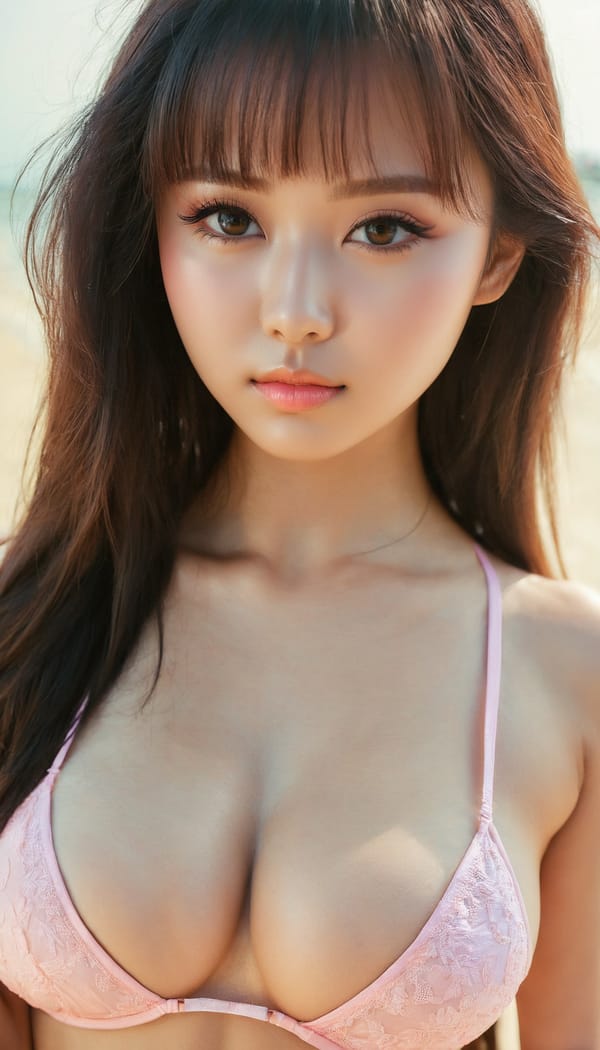 Tags: 21872187, SDXL
{"3": {"inputs": {"seed": 746800472901620, "steps": 64, "cfg": 7.95, "sampler_name": "dpmpp_2m", "scheduler": "karras", "denoise": 1.0, "model": ["27", 0], "positive": ["6", 0], "negative": ["7", 0], "latent_image": ["5", 0]}, "class_type": "KSampler"}, "4": {"inputs": {"ckpt_name": "juggernautxl.safetensors"}, "class_type": "CheckpointLoaderSimple"}, "5": {"inputs": {"width": 768, "height": 1344, "batch_size": 1}, "class_type": "EmptyLatentImage"}, "6": {"inputs": {"text": "21 year old girl, (eyelashes:0.96), (temptress:1.12), (seductive facial expression:1.02), (slim:1.04), (beautiful eyes:1.13), (blush:1.09), (cute:0.96), (idol:1.06), (double eyelids:1.14), (sexy lips:1.05), (detailed face:1.05), (in a seductive pose:1.09), (large perky breasts:1.10), (cleavage:1.01), (thigh gap:1.04), wearing (bikini:1.10) at a beach, (textured skin:1.05), (film:1.04), (detailed skin:1.09), (soft lighting:1.08), (natural looking skin:1.05), (skin fuzz:1.00), (candid cinema:1.00), (RAW:1.00), (portra:1.07)", "clip": ["27", 1]}, "class_type": "CLIPTextEncode"}, "7": {"inputs": {"text": "(low resolution:1.08), (twisted:1.11), (watermark:1.08), (bad hands:1.09), (distorted:1.08), (open mouth:1.14), (worst quality:1.11)", "clip": ["27", 1]}, "class_type": "CLIPTextEncode"}, "8": {"inputs": {"samples": ["3", 0], "vae": ["4", 2]}, "class_type": "VAEDecode"}, "25": {"inputs": {"lora_name": "nudify_xl.safetensors", "strength_model": 0.16, "strength_clip": 0.05, "model": ["4", 0], "clip": ["4", 1]}, "class_type": "LoraLoader"}, "26": {"inputs": {"lora_name": "shirtlift_SDXL_v2.safetensors", "strength_model": 0.0, "strength_clip": 0.07, "model": ["25", 0], "clip": ["25", 1]}, "class_type": "LoraLoader"}, "27": {"inputs": {"lora_name": "PerfectEyesXL.safetensors", "strength_model": 0.09, "strength_clip": 0.0, "model": ["26", 0], "clip": ["26", 1]}, "class_type": "LoraLoader"}, "30": {"inputs": {"model_name": "4x_NMKD-Superscale-SP_178000_G.pth"}, "class_type": "UpscaleModelLoader"}, "31": {"inputs": {"upscale_model": ["30", 0], "image": ["8", 0]}, "class_type": "ImageUpscaleWithModel"}, "32": {"inputs": {"upscale_method": "lanczos", "scale_by": 0.5, "image": ["31", 0]}, "class_type": "ImageScaleBy"}, "33": {"inputs": {"pixels": ["32", 0], "vae": ["4", 2]}, "class_type": "VAEEncode"}, "34": {"inputs": {"seed": 746800472901620, "steps": 64, "cfg": 7.95, "sampler_name": "dpmpp_2m", "scheduler": "karras", "denoise": 0.3, "model": ["27", 0], "positive": ["6", 0], "negative": ["7", 0], "latent_image": ["33", 0]}, "class_type": "KSampler"}, "36": {"inputs": {"samples": ["34", 0], "vae": ["4", 2]}, "class_type": "VAEDecode"}, "39": {"inputs": {"filename_prefix": "comfyapi-1724300389862", "images": ["36", 0]}, "class_type": "SaveImage"}}