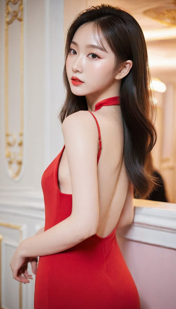 Tags: 21872187, SDXL
{"3": {"inputs": {"seed": 125391284516893, "steps": 32, "cfg": 7.5, "sampler_name": "dpmpp_2m", "scheduler": "karras", "denoise": 1.0, "model": ["27", 0], "positive": ["6", 0], "negative": ["7", 0], "latent_image": ["5", 0]}, "class_type": "KSampler"}, "4": {"inputs": {"ckpt_name": "leosamsHelloworldSDXL_helloworldSDXL32DPO.safetensors"}, "class_type": "CheckpointLoaderSimple"}, "5": {"inputs": {"width": 768, "height": 1344, "batch_size": 1}, "class_type": "EmptyLatentImage"}, "6": {"inputs": {"text": "19 year old girl, (russian:1.12), (chinese:1.04), (korean:0.97), (cute:1.05), (seductive pose:0.99), (double eyelids:1.04), (eyelashes:1.06), (pale skin:1.07), (seductive facial expression:1.01), (detailed face:1.11), (slim:1.03), (beautiful eyes:1.08), (idol:1.04), (blush:1.10), (sexy lips:1.07), (perky ass:0.95), (exposed ass:1.13), (looking back:0.98), (sexy ass:0.98), (thigh gap:1.08), (wearing a low-cut red dress:1.14) at a ballroom, (soft lighting:1.01), (natural looking skin:1.05), (detailed skin:1.01), (film:1.08), (RAW:1.08), (textured skin:1.09), (skin fuzz:1.08), (candid cinema:1.06), (portra:1.07)", "clip": ["27", 1]}, "class_type": "CLIPTextEncode"}, "7": {"inputs": {"text": "(twisted:1.14), (bad hands:1.12), (distorted:1.05), (worst quality:1.09), (low resolution:1.14), (open mouth:1.08), (watermark:1.12)", "clip": ["27", 1]}, "class_type": "CLIPTextEncode"}, "8": {"inputs": {"samples": ["3", 0], "vae": ["4", 2]}, "class_type": "VAEDecode"}, "25": {"inputs": {"lora_name": "nudify_xl.safetensors", "strength_model": 0.03, "strength_clip": 0.1, "model": ["4", 0], "clip": ["4", 1]}, "class_type": "LoraLoader"}, "26": {"inputs": {"lora_name": "shirtlift_SDXL_v2.safetensors", "strength_model": 0.13, "strength_clip": 0.03, "model": ["25", 0], "clip": ["25", 1]}, "class_type": "LoraLoader"}, "27": {"inputs": {"lora_name": "PerfectEyesXL.safetensors", "strength_model": 0.15, "strength_clip": 0.19, "model": ["26", 0], "clip": ["26", 1]}, "class_type": "LoraLoader"}, "30": {"inputs": {"model_name": "4x_NMKD-Superscale-SP_178000_G.pth"}, "class_type": "UpscaleModelLoader"}, "31": {"inputs": {"upscale_model": ["30", 0], "image": ["8", 0]}, "class_type": "ImageUpscaleWithModel"}, "32": {"inputs": {"upscale_method": "lanczos", "scale_by": 0.5, "image": ["31", 0]}, "class_type": "ImageScaleBy"}, "33": {"inputs": {"pixels": ["32", 0], "vae": ["4", 2]}, "class_type": "VAEEncode"}, "34": {"inputs": {"seed": 125391284516893, "steps": 32, "cfg": 7.5, "sampler_name": "dpmpp_2m", "scheduler": "karras", "denoise": 0.3, "model": ["27", 0], "positive": ["6", 0], "negative": ["7", 0], "latent_image": ["33", 0]}, "class_type": "KSampler"}, "36": {"inputs": {"samples": ["34", 0], "vae": ["4", 2]}, "class_type": "VAEDecode"}, "39": {"inputs": {"filename_prefix": "comfyapi-1707915531826", "images": ["36", 0]}, "class_type": "SaveImage"}}