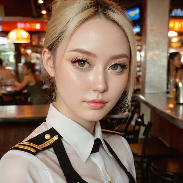 Tags: 21872187, SDXL
{"3": {"inputs": {"seed": 816396096495800, "steps": 32, "cfg": 7.49, "sampler_name": "dpmpp_2m", "scheduler": "karras", "denoise": 1.0, "model": ["27", 0], "positive": ["6", 0], "negative": ["7", 0], "latent_image": ["5", 0]}, "class_type": "KSampler"}, "4": {"inputs": {"ckpt_name": "juggernautxl.safetensors"}, "class_type": "CheckpointLoaderSimple"}, "5": {"inputs": {"width": 1024, "height": 1024, "batch_size": 1}, "class_type": "EmptyLatentImage"}, "6": {"inputs": {"text": "27 year old girl, (eyelashes:1.10), (seductive facial expression:1.12), (beautiful eyes:1.13), (double eyelids:1.07), (sexy lips:1.09), (cute:1.04), (temptress:0.99), (blush:1.03), (pale skin:1.10), (detailed face:1.14), (slim:0.98), (idol:0.96), (perky ass:1.02), (exposed ass:1.05), (looking back:1.11), (sexy ass:0.97), (thigh gap:1.13), (a waitress in uniform:1.09) working at a restaurant, (RAW:1.06), (film:1.09), (natural looking skin:1.08), (portra:1.00), (skin fuzz:1.00), (textured skin:1.00), (candid cinema:1.02), (soft lighting:1.02), (detailed skin:1.06)", "clip": ["27", 1]}, "class_type": "CLIPTextEncode"}, "7": {"inputs": {"text": "(low resolution:1.10), (open mouth:1.08), (bad hands:1.09), (watermark:1.09), (distorted:1.11), (twisted:1.12), (worst quality:1.12)", "clip": ["27", 1]}, "class_type": "CLIPTextEncode"}, "8": {"inputs": {"samples": ["3", 0], "vae": ["4", 2]}, "class_type": "VAEDecode"}, "25": {"inputs": {"lora_name": "nudify_xl.safetensors", "strength_model": 0.23, "strength_clip": 0.09, "model": ["4", 0], "clip": ["4", 1]}, "class_type": "LoraLoader"}, "26": {"inputs": {"lora_name": "shirtlift_SDXL_v2.safetensors", "strength_model": 0.17, "strength_clip": 0.1, "model": ["25", 0], "clip": ["25", 1]}, "class_type": "LoraLoader"}, "27": {"inputs": {"lora_name": "PerfectEyesXL.safetensors", "strength_model": 0.1, "strength_clip": 0.02, "model": ["26", 0], "clip": ["26", 1]}, "class_type": "LoraLoader"}, "30": {"inputs": {"model_name": "4x_NMKD-Superscale-SP_178000_G.pth"}, "class_type": "UpscaleModelLoader"}, "31": {"inputs": {"upscale_model": ["30", 0], "image": ["8", 0]}, "class_type": "ImageUpscaleWithModel"}, "32": {"inputs": {"upscale_method": "lanczos", "scale_by": 0.5, "image": ["31", 0]}, "class_type": "ImageScaleBy"}, "33": {"inputs": {"pixels": ["32", 0], "vae": ["4", 2]}, "class_type": "VAEEncode"}, "34": {"inputs": {"seed": 816396096495800, "steps": 32, "cfg": 7.49, "sampler_name": "dpmpp_2m", "scheduler": "karras", "denoise": 0.3, "model": ["27", 0], "positive": ["6", 0], "negative": ["7", 0], "latent_image": ["33", 0]}, "class_type": "KSampler"}, "36": {"inputs": {"samples": ["34", 0], "vae": ["4", 2]}, "class_type": "VAEDecode"}, "39": {"inputs": {"filename_prefix": "comfyapi-1732755934940", "images": ["36", 0]}, "class_type": "SaveImage"}}