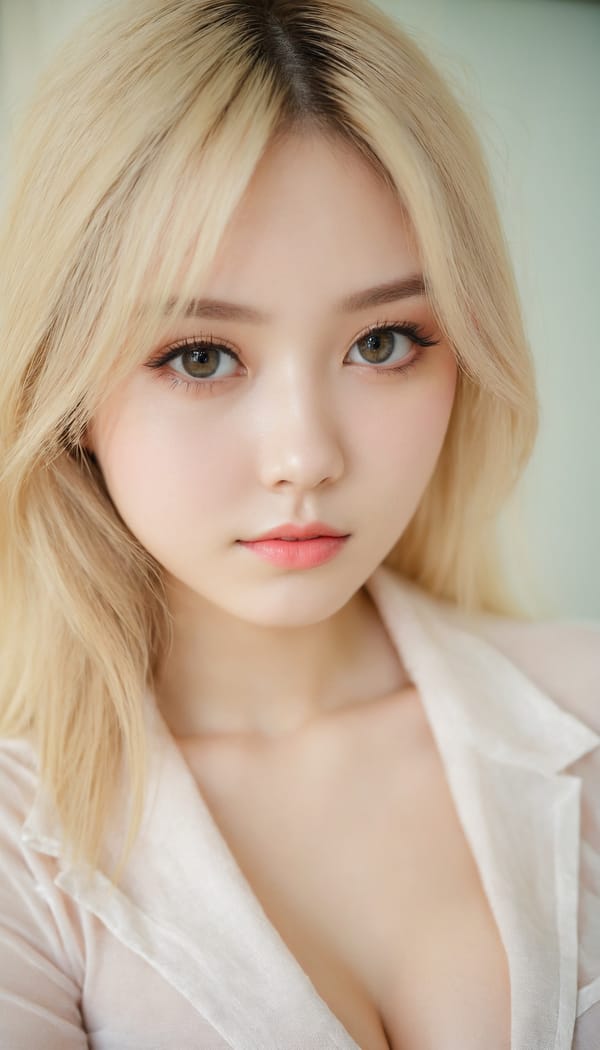 Tags: 21872187, SDXL
{"3": {"inputs": {"seed": 874444167940790, "steps": 64, "cfg": 5.03, "sampler_name": "dpmpp_2m", "scheduler": "karras", "denoise": 1.0, "model": ["27", 0], "positive": ["6", 0], "negative": ["7", 0], "latent_image": ["5", 0]}, "class_type": "KSampler"}, "4": {"inputs": {"ckpt_name": "juggernautxl.safetensors"}, "class_type": "CheckpointLoaderSimple"}, "5": {"inputs": {"width": 768, "height": 1344, "batch_size": 1}, "class_type": "EmptyLatentImage"}, "6": {"inputs": {"text": "18 year old girl, (slim:1.10), (eyelashes:0.99), (detailed face:1.06), (blush:0.96), (idol:1.10), (double eyelids:0.99), (beautiful eyes:1.12), (seductive facial expression:0.99), (pale skin:0.95), (seductive pose:1.12), (sexy lips:0.96), (cute:1.08), (in a seductive pose:1.03), (large perky breasts:0.96), (cleavage:1.10), (thigh gap:0.96), (an office lady:1.08), (natural looking skin:1.08), (skin fuzz:1.05), (RAW:1.00), (candid cinema:1.05), (detailed skin:1.05), (portra:1.08), (film:1.03), (textured skin:1.09), (soft lighting:1.00)", "clip": ["27", 1]}, "class_type": "CLIPTextEncode"}, "7": {"inputs": {"text": "(worst quality:1.09), (distorted:1.06), (open mouth:1.09), (watermark:1.12), (low resolution:1.11), (twisted:1.11), (bad hands:1.10)", "clip": ["27", 1]}, "class_type": "CLIPTextEncode"}, "8": {"inputs": {"samples": ["3", 0], "vae": ["4", 2]}, "class_type": "VAEDecode"}, "25": {"inputs": {"lora_name": "nudify_xl.safetensors", "strength_model": 0.12, "strength_clip": 0.16, "model": ["4", 0], "clip": ["4", 1]}, "class_type": "LoraLoader"}, "26": {"inputs": {"lora_name": "shirtlift_SDXL_v2.safetensors", "strength_model": 0.18, "strength_clip": 0.07, "model": ["25", 0], "clip": ["25", 1]}, "class_type": "LoraLoader"}, "27": {"inputs": {"lora_name": "PerfectEyesXL.safetensors", "strength_model": 0.05, "strength_clip": 0.14, "model": ["26", 0], "clip": ["26", 1]}, "class_type": "LoraLoader"}, "30": {"inputs": {"model_name": "4x_NMKD-Superscale-SP_178000_G.pth"}, "class_type": "UpscaleModelLoader"}, "31": {"inputs": {"upscale_model": ["30", 0], "image": ["8", 0]}, "class_type": "ImageUpscaleWithModel"}, "32": {"inputs": {"upscale_method": "lanczos", "scale_by": 0.5, "image": ["31", 0]}, "class_type": "ImageScaleBy"}, "33": {"inputs": {"pixels": ["32", 0], "vae": ["4", 2]}, "class_type": "VAEEncode"}, "34": {"inputs": {"seed": 874444167940790, "steps": 64, "cfg": 5.03, "sampler_name": "dpmpp_2m", "scheduler": "karras", "denoise": 0.3, "model": ["27", 0], "positive": ["6", 0], "negative": ["7", 0], "latent_image": ["33", 0]}, "class_type": "KSampler"}, "36": {"inputs": {"samples": ["34", 0], "vae": ["4", 2]}, "class_type": "VAEDecode"}, "39": {"inputs": {"filename_prefix": "comfyapi-1714983282215", "images": ["36", 0]}, "class_type": "SaveImage"}}