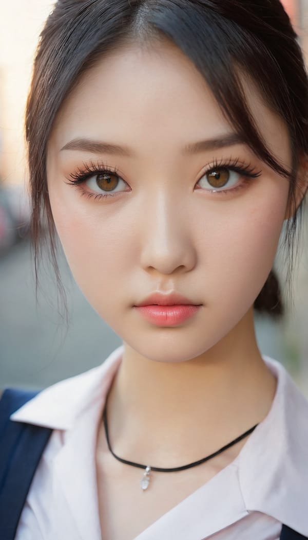 Tags: 21872187, SDXL
{"3": {"inputs": {"seed": 194973231959765, "steps": 64, "cfg": 5.61, "sampler_name": "dpmpp_2m", "scheduler": "karras", "denoise": 1.0, "model": ["27", 0], "positive": ["6", 0], "negative": ["7", 0], "latent_image": ["5", 0]}, "class_type": "KSampler"}, "4": {"inputs": {"ckpt_name": "juggernautxl.safetensors"}, "class_type": "CheckpointLoaderSimple"}, "5": {"inputs": {"width": 768, "height": 1344, "batch_size": 1}, "class_type": "EmptyLatentImage"}, "6": {"inputs": {"text": "21 year old girl, (ukrainian:1.02), (japanese:1.01), (idol:1.05), (eyelashes:0.99), (beautiful eyes:0.99), (pale skin:0.97), (temptress:1.01), (seductive pose:1.09), (sexy lips:0.96), (blush:1.06), (slim:0.99), (seductive facial expression:1.03), (detailed face:1.05), (cute:1.03), (double eyelids:1.07), (in a seductive pose:1.00), (large perky breasts:0.97), (cleavage:1.03), (thigh gap:1.03), (school uniform:1.00), choker, busy street, (portra:1.00), (film:1.03), (soft lighting:1.03), (textured skin:1.03), (skin fuzz:1.05), (candid cinema:1.06), (natural looking skin:1.02), (detailed skin:1.07), (RAW:1.09)", "clip": ["27", 1]}, "class_type": "CLIPTextEncode"}, "7": {"inputs": {"text": "(bad hands:1.13), (distorted:1.07), (low resolution:1.06), (open mouth:1.09), (worst quality:1.05), (twisted:1.10), (watermark:1.05)", "clip": ["27", 1]}, "class_type": "CLIPTextEncode"}, "8": {"inputs": {"samples": ["3", 0], "vae": ["4", 2]}, "class_type": "VAEDecode"}, "25": {"inputs": {"lora_name": "nudify_xl.safetensors", "strength_model": 0.26, "strength_clip": 0.04, "model": ["4", 0], "clip": ["4", 1]}, "class_type": "LoraLoader"}, "26": {"inputs": {"lora_name": "shirtlift_SDXL_v2.safetensors", "strength_model": 0.04, "strength_clip": 0.15, "model": ["25", 0], "clip": ["25", 1]}, "class_type": "LoraLoader"}, "27": {"inputs": {"lora_name": "PerfectEyesXL.safetensors", "strength_model": 0.15, "strength_clip": 0.15, "model": ["26", 0], "clip": ["26", 1]}, "class_type": "LoraLoader"}, "30": {"inputs": {"model_name": "4x_NMKD-Superscale-SP_178000_G.pth"}, "class_type": "UpscaleModelLoader"}, "31": {"inputs": {"upscale_model": ["30", 0], "image": ["8", 0]}, "class_type": "ImageUpscaleWithModel"}, "32": {"inputs": {"upscale_method": "lanczos", "scale_by": 0.5, "image": ["31", 0]}, "class_type": "ImageScaleBy"}, "33": {"inputs": {"pixels": ["32", 0], "vae": ["4", 2]}, "class_type": "VAEEncode"}, "34": {"inputs": {"seed": 194973231959765, "steps": 64, "cfg": 5.61, "sampler_name": "dpmpp_2m", "scheduler": "karras", "denoise": 0.3, "model": ["27", 0], "positive": ["6", 0], "negative": ["7", 0], "latent_image": ["33", 0]}, "class_type": "KSampler"}, "36": {"inputs": {"samples": ["34", 0], "vae": ["4", 2]}, "class_type": "VAEDecode"}, "39": {"inputs": {"filename_prefix": "comfyapi-1733030047200", "images": ["36", 0]}, "class_type": "SaveImage"}}