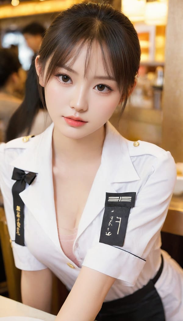 Tags: 21872187, SDXL
{"3": {"inputs": {"seed": 381250778179580, "steps": 32, "cfg": 5.51, "sampler_name": "dpmpp_2m", "scheduler": "karras", "denoise": 1.0, "model": ["27", 0], "positive": ["6", 0], "negative": ["7", 0], "latent_image": ["5", 0]}, "class_type": "KSampler"}, "4": {"inputs": {"ckpt_name": "leosamsHelloworldSDXL_helloworldSDXL32DPO.safetensors"}, "class_type": "CheckpointLoaderSimple"}, "5": {"inputs": {"width": 768, "height": 1344, "batch_size": 1}, "class_type": "EmptyLatentImage"}, "6": {"inputs": {"text": "20 year old girl, (russian:0.99), (japanese:0.95), (taiwanese:1.10), (beautiful eyes:1.10), (cute:1.04), (temptress:1.02), (sexy lips:1.10), (eyelashes:1.02), (slim:1.12), (double eyelids:1.08), (detailed face:1.12), (blush:1.05), (idol:0.97), (seductive facial expression:1.13), (pale skin:1.04), (seductive pose:0.95), (perky ass:1.10), (exposed ass:1.00), (looking back:1.05), (sexy ass:0.97), (thigh gap:0.96), (a waitress in uniform:1.02) working at a restaurant, (textured skin:1.08), (film:1.03), (skin fuzz:1.09), (portra:1.09), (detailed skin:1.04), (soft lighting:1.03), (RAW:1.04), (candid cinema:1.05), (natural looking skin:1.01)", "clip": ["27", 1]}, "class_type": "CLIPTextEncode"}, "7": {"inputs": {"text": "(bad hands:1.05), (low resolution:1.07), (twisted:1.13), (open mouth:1.06), (watermark:1.07), (distorted:1.05), (worst quality:1.11)", "clip": ["27", 1]}, "class_type": "CLIPTextEncode"}, "8": {"inputs": {"samples": ["3", 0], "vae": ["4", 2]}, "class_type": "VAEDecode"}, "25": {"inputs": {"lora_name": "nudify_xl.safetensors", "strength_model": 0.2, "strength_clip": 0.37, "model": ["4", 0], "clip": ["4", 1]}, "class_type": "LoraLoader"}, "26": {"inputs": {"lora_name": "shirtlift_SDXL_v2.safetensors", "strength_model": 0.07, "strength_clip": 0.16, "model": ["25", 0], "clip": ["25", 1]}, "class_type": "LoraLoader"}, "27": {"inputs": {"lora_name": "PerfectEyesXL.safetensors", "strength_model": 0.12, "strength_clip": 0.13, "model": ["26", 0], "clip": ["26", 1]}, "class_type": "LoraLoader"}, "30": {"inputs": {"model_name": "4x_NMKD-Superscale-SP_178000_G.pth"}, "class_type": "UpscaleModelLoader"}, "31": {"inputs": {"upscale_model": ["30", 0], "image": ["8", 0]}, "class_type": "ImageUpscaleWithModel"}, "32": {"inputs": {"upscale_method": "lanczos", "scale_by": 0.5, "image": ["31", 0]}, "class_type": "ImageScaleBy"}, "33": {"inputs": {"pixels": ["32", 0], "vae": ["4", 2]}, "class_type": "VAEEncode"}, "34": {"inputs": {"seed": 381250778179580, "steps": 32, "cfg": 5.51, "sampler_name": "dpmpp_2m", "scheduler": "karras", "denoise": 0.3, "model": ["27", 0], "positive": ["6", 0], "negative": ["7", 0], "latent_image": ["33", 0]}, "class_type": "KSampler"}, "36": {"inputs": {"samples": ["34", 0], "vae": ["4", 2]}, "class_type": "VAEDecode"}, "39": {"inputs": {"filename_prefix": "comfyapi-1707852822833", "images": ["36", 0]}, "class_type": "SaveImage"}}