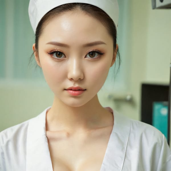 Tags: 21872187, SDXL
{"3": {"inputs": {"seed": 585727096880515, "steps": 64, "cfg": 5.5, "sampler_name": "dpmpp_2m", "scheduler": "karras", "denoise": 1.0, "model": ["27", 0], "positive": ["6", 0], "negative": ["7", 0], "latent_image": ["5", 0]}, "class_type": "KSampler"}, "4": {"inputs": {"ckpt_name": "juggernautxl.safetensors"}, "class_type": "CheckpointLoaderSimple"}, "5": {"inputs": {"width": 1024, "height": 1024, "batch_size": 1}, "class_type": "EmptyLatentImage"}, "6": {"inputs": {"text": "26 year old girl, (irish:1.14), (korean:1.08), (ukrainian:1.04), (seductive facial expression:1.03), (temptress:0.97), (idol:0.95), (cute:0.99), (eyelashes:0.99), (slim:1.12), (double eyelids:1.11), (blush:1.02), (seductive pose:1.12), (beautiful eyes:0.99), (pale skin:1.12), (in a seductive pose:0.99), (large perky breasts:1.12), (cleavage:0.97), (thigh gap:0.99), (nurse in uniform:1.13) working in a hospital ward, (RAW:1.07), (natural looking skin:1.02), (skin fuzz:1.03), (detailed skin:1.08), (film:1.04), (candid cinema:1.06), (portra:1.05), (soft lighting:1.00), (textured skin:1.02)", "clip": ["27", 1]}, "class_type": "CLIPTextEncode"}, "7": {"inputs": {"text": "(watermark:1.12), (worst quality:1.09), (distorted:1.07), (open mouth:1.13), (bad hands:1.09), (twisted:1.11), (low resolution:1.12)", "clip": ["27", 1]}, "class_type": "CLIPTextEncode"}, "8": {"inputs": {"samples": ["3", 0], "vae": ["4", 2]}, "class_type": "VAEDecode"}, "25": {"inputs": {"lora_name": "nudify_xl.safetensors", "strength_model": 0.38, "strength_clip": 0.16, "model": ["4", 0], "clip": ["4", 1]}, "class_type": "LoraLoader"}, "26": {"inputs": {"lora_name": "shirtlift_SDXL_v2.safetensors", "strength_model": 0.12, "strength_clip": 0.01, "model": ["25", 0], "clip": ["25", 1]}, "class_type": "LoraLoader"}, "27": {"inputs": {"lora_name": "PerfectEyesXL.safetensors", "strength_model": 0.08, "strength_clip": 0.19, "model": ["26", 0], "clip": ["26", 1]}, "class_type": "LoraLoader"}, "30": {"inputs": {"model_name": "4x_NMKD-Superscale-SP_178000_G.pth"}, "class_type": "UpscaleModelLoader"}, "31": {"inputs": {"upscale_model": ["30", 0], "image": ["8", 0]}, "class_type": "ImageUpscaleWithModel"}, "32": {"inputs": {"upscale_method": "lanczos", "scale_by": 0.5, "image": ["31", 0]}, "class_type": "ImageScaleBy"}, "33": {"inputs": {"pixels": ["32", 0], "vae": ["4", 2]}, "class_type": "VAEEncode"}, "34": {"inputs": {"seed": 585727096880515, "steps": 64, "cfg": 5.5, "sampler_name": "dpmpp_2m", "scheduler": "karras", "denoise": 0.3, "model": ["27", 0], "positive": ["6", 0], "negative": ["7", 0], "latent_image": ["33", 0]}, "class_type": "KSampler"}, "36": {"inputs": {"samples": ["34", 0], "vae": ["4", 2]}, "class_type": "VAEDecode"}, "39": {"inputs": {"filename_prefix": "comfyapi-1713968390533", "images": ["36", 0]}, "class_type": "SaveImage"}}