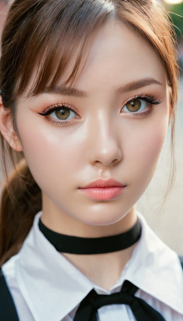 Tags: 21872187, SDXL
{"3": {"inputs": {"seed": 742141375263751, "steps": 64, "cfg": 7.69, "sampler_name": "dpmpp_2m", "scheduler": "karras", "denoise": 1.0, "model": ["27", 0], "positive": ["6", 0], "negative": ["7", 0], "latent_image": ["5", 0]}, "class_type": "KSampler"}, "4": {"inputs": {"ckpt_name": "juggernautxl.safetensors"}, "class_type": "CheckpointLoaderSimple"}, "5": {"inputs": {"width": 768, "height": 1344, "batch_size": 1}, "class_type": "EmptyLatentImage"}, "6": {"inputs": {"text": "25 year old girl, (seductive facial expression:1.11), (seductive pose:0.96), (beautiful eyes:1.09), (slim:1.09), (cute:1.13), (sexy lips:1.14), (eyelashes:1.13), (detailed face:1.14), (temptress:0.96), (blush:1.08), (idol:1.12), (double eyelids:1.08), (pale skin:1.03), (in a seductive pose:1.03), (large perky breasts:0.95), (cleavage:1.04), (thigh gap:1.05), (school uniform:1.05), choker, busy street, (detailed skin:1.03), (skin fuzz:1.02), (soft lighting:1.09), (RAW:1.07), (candid cinema:1.04), (textured skin:1.03), (natural looking skin:1.08), (film:1.08), (portra:1.06)", "clip": ["27", 1]}, "class_type": "CLIPTextEncode"}, "7": {"inputs": {"text": "(twisted:1.08), (watermark:1.09), (open mouth:1.13), (distorted:1.11), (bad hands:1.13), (worst quality:1.11), (low resolution:1.05)", "clip": ["27", 1]}, "class_type": "CLIPTextEncode"}, "8": {"inputs": {"samples": ["3", 0], "vae": ["4", 2]}, "class_type": "VAEDecode"}, "25": {"inputs": {"lora_name": "nudify_xl.safetensors", "strength_model": 0.08, "strength_clip": 0.29, "model": ["4", 0], "clip": ["4", 1]}, "class_type": "LoraLoader"}, "26": {"inputs": {"lora_name": "shirtlift_SDXL_v2.safetensors", "strength_model": 0.04, "strength_clip": 0.11, "model": ["25", 0], "clip": ["25", 1]}, "class_type": "LoraLoader"}, "27": {"inputs": {"lora_name": "PerfectEyesXL.safetensors", "strength_model": 0.08, "strength_clip": 0.02, "model": ["26", 0], "clip": ["26", 1]}, "class_type": "LoraLoader"}, "30": {"inputs": {"model_name": "4x_NMKD-Superscale-SP_178000_G.pth"}, "class_type": "UpscaleModelLoader"}, "31": {"inputs": {"upscale_model": ["30", 0], "image": ["8", 0]}, "class_type": "ImageUpscaleWithModel"}, "32": {"inputs": {"upscale_method": "lanczos", "scale_by": 0.5, "image": ["31", 0]}, "class_type": "ImageScaleBy"}, "33": {"inputs": {"pixels": ["32", 0], "vae": ["4", 2]}, "class_type": "VAEEncode"}, "34": {"inputs": {"seed": 742141375263751, "steps": 64, "cfg": 7.69, "sampler_name": "dpmpp_2m", "scheduler": "karras", "denoise": 0.3, "model": ["27", 0], "positive": ["6", 0], "negative": ["7", 0], "latent_image": ["33", 0]}, "class_type": "KSampler"}, "36": {"inputs": {"samples": ["34", 0], "vae": ["4", 2]}, "class_type": "VAEDecode"}, "39": {"inputs": {"filename_prefix": "comfyapi-1734560472407", "images": ["36", 0]}, "class_type": "SaveImage"}}