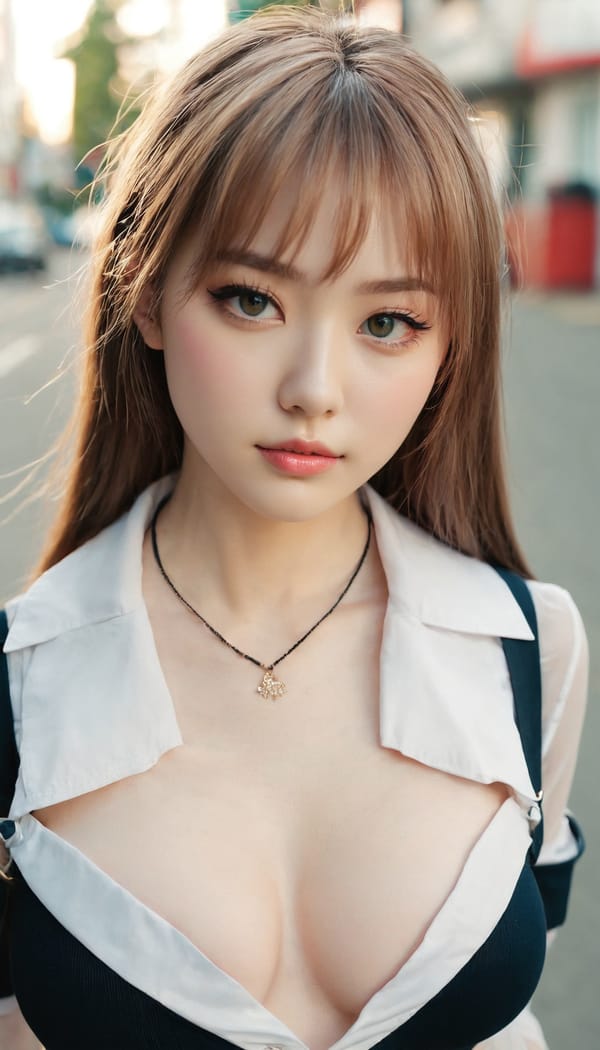 Tags: 21872187, SDXL
{"3": {"inputs": {"seed": 204385652516627, "steps": 64, "cfg": 5.31, "sampler_name": "dpmpp_2m", "scheduler": "karras", "denoise": 1.0, "model": ["27", 0], "positive": ["6", 0], "negative": ["7", 0], "latent_image": ["5", 0]}, "class_type": "KSampler"}, "4": {"inputs": {"ckpt_name": "juggernautxl.safetensors"}, "class_type": "CheckpointLoaderSimple"}, "5": {"inputs": {"width": 768, "height": 1344, "batch_size": 1}, "class_type": "EmptyLatentImage"}, "6": {"inputs": {"text": "28 year old girl, (seductive pose:0.98), (slim:1.13), (pale skin:1.03), (beautiful eyes:1.14), (idol:1.14), (double eyelids:1.02), (blush:1.02), (detailed face:0.97), (sexy lips:1.11), (seductive facial expression:1.01), (eyelashes:1.12), (temptress:1.14), (cute:1.02), (in a seductive pose:1.07), (large perky breasts:1.03), (cleavage:0.98), (thigh gap:0.96), (school uniform:1.00), choker, busy street, (skin fuzz:1.05), (film:1.04), (detailed skin:1.06), (candid cinema:1.01), (portra:1.02), (RAW:1.03), (soft lighting:1.06), (textured skin:1.02), (natural looking skin:1.08)", "clip": ["27", 1]}, "class_type": "CLIPTextEncode"}, "7": {"inputs": {"text": "(worst quality:1.12), (bad hands:1.14), (twisted:1.14), (low resolution:1.07), (watermark:1.13), (distorted:1.08), (open mouth:1.08)", "clip": ["27", 1]}, "class_type": "CLIPTextEncode"}, "8": {"inputs": {"samples": ["3", 0], "vae": ["4", 2]}, "class_type": "VAEDecode"}, "25": {"inputs": {"lora_name": "nudify_xl.safetensors", "strength_model": 0.08, "strength_clip": 0.11, "model": ["4", 0], "clip": ["4", 1]}, "class_type": "LoraLoader"}, "26": {"inputs": {"lora_name": "shirtlift_SDXL_v2.safetensors", "strength_model": 0.06, "strength_clip": 0.12, "model": ["25", 0], "clip": ["25", 1]}, "class_type": "LoraLoader"}, "27": {"inputs": {"lora_name": "PerfectEyesXL.safetensors", "strength_model": 0.07, "strength_clip": 0.03, "model": ["26", 0], "clip": ["26", 1]}, "class_type": "LoraLoader"}, "30": {"inputs": {"model_name": "4x_NMKD-Superscale-SP_178000_G.pth"}, "class_type": "UpscaleModelLoader"}, "31": {"inputs": {"upscale_model": ["30", 0], "image": ["8", 0]}, "class_type": "ImageUpscaleWithModel"}, "32": {"inputs": {"upscale_method": "lanczos", "scale_by": 0.5, "image": ["31", 0]}, "class_type": "ImageScaleBy"}, "33": {"inputs": {"pixels": ["32", 0], "vae": ["4", 2]}, "class_type": "VAEEncode"}, "34": {"inputs": {"seed": 204385652516627, "steps": 64, "cfg": 5.31, "sampler_name": "dpmpp_2m", "scheduler": "karras", "denoise": 0.3, "model": ["27", 0], "positive": ["6", 0], "negative": ["7", 0], "latent_image": ["33", 0]}, "class_type": "KSampler"}, "36": {"inputs": {"samples": ["34", 0], "vae": ["4", 2]}, "class_type": "VAEDecode"}, "39": {"inputs": {"filename_prefix": "comfyapi-1726928184689", "images": ["36", 0]}, "class_type": "SaveImage"}}