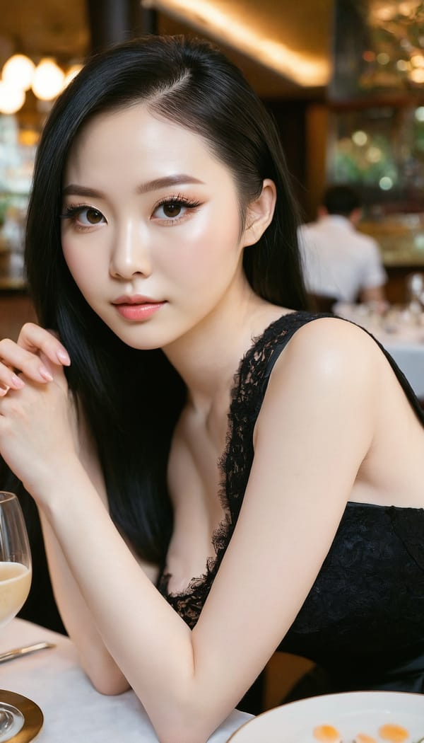 Tags: 21872187, SDXL
{"3": {"inputs": {"seed": 804244544345958, "steps": 64, "cfg": 6.79, "sampler_name": "dpmpp_2m", "scheduler": "karras", "denoise": 1.0, "model": ["27", 0], "positive": ["6", 0], "negative": ["7", 0], "latent_image": ["5", 0]}, "class_type": "KSampler"}, "4": {"inputs": {"ckpt_name": "juggernautxl.safetensors"}, "class_type": "CheckpointLoaderSimple"}, "5": {"inputs": {"width": 768, "height": 1344, "batch_size": 1}, "class_type": "EmptyLatentImage"}, "6": {"inputs": {"text": "28 year old girl, (chinese:0.96), (ukrainian:1.06), (irish:1.12), (seductive pose:0.97), (detailed face:1.13), (pale skin:1.00), (double eyelids:0.97), (beautiful eyes:1.09), (blush:1.02), (slim:1.00), (cute:1.01), (idol:0.98), (seductive facial expression:0.97), (sexy lips:1.01), (temptress:1.06), (eyelashes:1.14), (on all fours:0.96), (spreading ass cheeks:1.02), (from behind:0.98), (backboob:1.03), (wearing a little black dress:1.12) at a fine dining restaurant, (natural looking skin:1.08), (detailed skin:1.01), (textured skin:1.06), (portra:1.08), (soft lighting:1.04), (skin fuzz:1.08), (film:1.03), (candid cinema:1.07), (RAW:1.06)", "clip": ["27", 1]}, "class_type": "CLIPTextEncode"}, "7": {"inputs": {"text": "(bad hands:1.06), (twisted:1.08), (watermark:1.06), (distorted:1.06), (low resolution:1.05), (open mouth:1.09), (worst quality:1.12)", "clip": ["27", 1]}, "class_type": "CLIPTextEncode"}, "8": {"inputs": {"samples": ["3", 0], "vae": ["4", 2]}, "class_type": "VAEDecode"}, "25": {"inputs": {"lora_name": "nudify_xl.safetensors", "strength_model": 0.26, "strength_clip": 0.07, "model": ["4", 0], "clip": ["4", 1]}, "class_type": "LoraLoader"}, "26": {"inputs": {"lora_name": "shirtlift_SDXL_v2.safetensors", "strength_model": 0.11, "strength_clip": 0.11, "model": ["25", 0], "clip": ["25", 1]}, "class_type": "LoraLoader"}, "27": {"inputs": {"lora_name": "PerfectEyesXL.safetensors", "strength_model": 0.03, "strength_clip": 0.0, "model": ["26", 0], "clip": ["26", 1]}, "class_type": "LoraLoader"}, "30": {"inputs": {"model_name": "4x_NMKD-Superscale-SP_178000_G.pth"}, "class_type": "UpscaleModelLoader"}, "31": {"inputs": {"upscale_model": ["30", 0], "image": ["8", 0]}, "class_type": "ImageUpscaleWithModel"}, "32": {"inputs": {"upscale_method": "lanczos", "scale_by": 0.5, "image": ["31", 0]}, "class_type": "ImageScaleBy"}, "33": {"inputs": {"pixels": ["32", 0], "vae": ["4", 2]}, "class_type": "VAEEncode"}, "34": {"inputs": {"seed": 804244544345958, "steps": 64, "cfg": 6.79, "sampler_name": "dpmpp_2m", "scheduler": "karras", "denoise": 0.3, "model": ["27", 0], "positive": ["6", 0], "negative": ["7", 0], "latent_image": ["33", 0]}, "class_type": "KSampler"}, "36": {"inputs": {"samples": ["34", 0], "vae": ["4", 2]}, "class_type": "VAEDecode"}, "39": {"inputs": {"filename_prefix": "comfyapi-1714738743537", "images": ["36", 0]}, "class_type": "SaveImage"}}