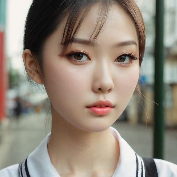 Tags: 21872187, SDXL
{"3": {"inputs": {"seed": 517685706723166, "steps": 64, "cfg": 5.58, "sampler_name": "dpmpp_2m", "scheduler": "karras", "denoise": 1.0, "model": ["27", 0], "positive": ["6", 0], "negative": ["7", 0], "latent_image": ["5", 0]}, "class_type": "KSampler"}, "4": {"inputs": {"ckpt_name": "juggernautxl.safetensors"}, "class_type": "CheckpointLoaderSimple"}, "5": {"inputs": {"width": 1024, "height": 1024, "batch_size": 1}, "class_type": "EmptyLatentImage"}, "6": {"inputs": {"text": "27 year old girl, (korean:1.02), (russian:1.14), (ukrainian:1.06), (sexy lips:0.98), (pale skin:1.10), (idol:0.95), (cute:1.05), (eyelashes:1.00), (slim:1.01), (seductive facial expression:1.10), (blush:1.07), (seductive pose:1.02), (beautiful eyes:1.13), (double eyelids:1.03), (detailed face:1.00), (temptress:1.10), (in a seductive pose:0.98), (large perky breasts:1.07), (cleavage:1.10), (thigh gap:1.13), (school uniform:1.08), choker, busy street, (textured skin:1.02), (soft lighting:1.04), (detailed skin:1.07), (skin fuzz:1.06), (natural looking skin:1.01), (candid cinema:1.01), (RAW:1.04), (film:1.05), (portra:1.05)", "clip": ["27", 1]}, "class_type": "CLIPTextEncode"}, "7": {"inputs": {"text": "(low resolution:1.05), (distorted:1.05), (open mouth:1.12), (bad hands:1.13), (worst quality:1.05), (watermark:1.11), (twisted:1.05)", "clip": ["27", 1]}, "class_type": "CLIPTextEncode"}, "8": {"inputs": {"samples": ["3", 0], "vae": ["4", 2]}, "class_type": "VAEDecode"}, "25": {"inputs": {"lora_name": "nudify_xl.safetensors", "strength_model": 0.05, "strength_clip": 0.11, "model": ["4", 0], "clip": ["4", 1]}, "class_type": "LoraLoader"}, "26": {"inputs": {"lora_name": "shirtlift_SDXL_v2.safetensors", "strength_model": 0.07, "strength_clip": 0.0, "model": ["25", 0], "clip": ["25", 1]}, "class_type": "LoraLoader"}, "27": {"inputs": {"lora_name": "PerfectEyesXL.safetensors", "strength_model": 0.12, "strength_clip": 0.0, "model": ["26", 0], "clip": ["26", 1]}, "class_type": "LoraLoader"}, "30": {"inputs": {"model_name": "4x_NMKD-Superscale-SP_178000_G.pth"}, "class_type": "UpscaleModelLoader"}, "31": {"inputs": {"upscale_model": ["30", 0], "image": ["8", 0]}, "class_type": "ImageUpscaleWithModel"}, "32": {"inputs": {"upscale_method": "lanczos", "scale_by": 0.5, "image": ["31", 0]}, "class_type": "ImageScaleBy"}, "33": {"inputs": {"pixels": ["32", 0], "vae": ["4", 2]}, "class_type": "VAEEncode"}, "34": {"inputs": {"seed": 517685706723166, "steps": 64, "cfg": 5.58, "sampler_name": "dpmpp_2m", "scheduler": "karras", "denoise": 0.3, "model": ["27", 0], "positive": ["6", 0], "negative": ["7", 0], "latent_image": ["33", 0]}, "class_type": "KSampler"}, "36": {"inputs": {"samples": ["34", 0], "vae": ["4", 2]}, "class_type": "VAEDecode"}, "39": {"inputs": {"filename_prefix": "comfyapi-1734978512880", "images": ["36", 0]}, "class_type": "SaveImage"}}