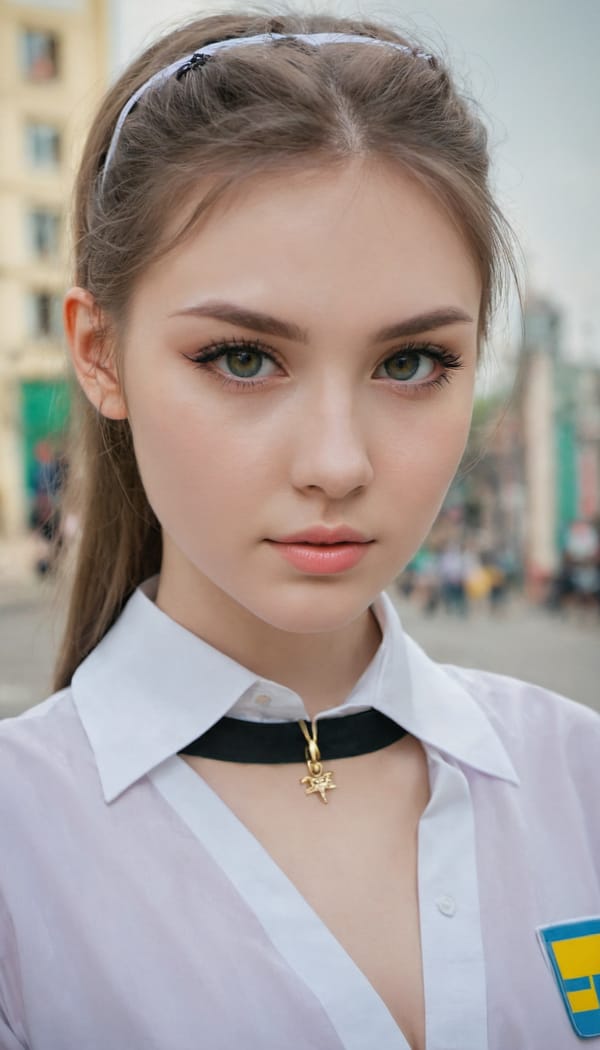 Tags: 21872187, SDXL
{"3": {"inputs": {"seed": 445159690586675, "steps": 32, "cfg": 5.03, "sampler_name": "dpmpp_2m", "scheduler": "karras", "denoise": 1.0, "model": ["27", 0], "positive": ["6", 0], "negative": ["7", 0], "latent_image": ["5", 0]}, "class_type": "KSampler"}, "4": {"inputs": {"ckpt_name": "juggernautXL_v7Rundiffusion.safetensors"}, "class_type": "CheckpointLoaderSimple"}, "5": {"inputs": {"width": 768, "height": 1344, "batch_size": 1}, "class_type": "EmptyLatentImage"}, "6": {"inputs": {"text": "23 year old girl, (ukrainian:1.13), (beautiful eyes:1.14), (double eyelids:0.98), (seductive facial expression:1.05), (sexy lips:1.09), (eyelashes:1.05), (cute:1.07), (slim:0.99), (blush:1.00), (seductive pose:0.99), (pale skin:0.95), (detailed face:1.01), (idol:1.01), (in a seductive pose:1.12), (large perky breasts:0.96), (cleavage:1.07), (thigh gap:0.98), (school uniform:1.06), choker, busy street, (skin fuzz:1.06), (candid cinema:1.05), (detailed skin:1.05), (film:1.02), (soft lighting:1.07), (portra:1.08), (RAW:1.06), (textured skin:1.04), (natural looking skin:1.06)", "clip": ["27", 1]}, "class_type": "CLIPTextEncode"}, "7": {"inputs": {"text": "(bad hands:1.09), (twisted:1.12), (worst quality:1.11), (low resolution:1.08), (watermark:1.13), (open mouth:1.07), (distorted:1.07)", "clip": ["27", 1]}, "class_type": "CLIPTextEncode"}, "8": {"inputs": {"samples": ["3", 0], "vae": ["4", 2]}, "class_type": "VAEDecode"}, "25": {"inputs": {"lora_name": "nudify_xl.safetensors", "strength_model": 0.23, "strength_clip": 0.28, "model": ["4", 0], "clip": ["4", 1]}, "class_type": "LoraLoader"}, "26": {"inputs": {"lora_name": "shirtlift_SDXL_v2.safetensors", "strength_model": 0.13, "strength_clip": 0.17, "model": ["25", 0], "clip": ["25", 1]}, "class_type": "LoraLoader"}, "27": {"inputs": {"lora_name": "PerfectEyesXL.safetensors", "strength_model": 0.14, "strength_clip": 0.03, "model": ["26", 0], "clip": ["26", 1]}, "class_type": "LoraLoader"}, "30": {"inputs": {"model_name": "4x_NMKD-Superscale-SP_178000_G.pth"}, "class_type": "UpscaleModelLoader"}, "31": {"inputs": {"upscale_model": ["30", 0], "image": ["8", 0]}, "class_type": "ImageUpscaleWithModel"}, "32": {"inputs": {"upscale_method": "lanczos", "scale_by": 0.5, "image": ["31", 0]}, "class_type": "ImageScaleBy"}, "33": {"inputs": {"pixels": ["32", 0], "vae": ["4", 2]}, "class_type": "VAEEncode"}, "34": {"inputs": {"seed": 445159690586675, "steps": 32, "cfg": 5.03, "sampler_name": "dpmpp_2m", "scheduler": "karras", "denoise": 0.3, "model": ["27", 0], "positive": ["6", 0], "negative": ["7", 0], "latent_image": ["33", 0]}, "class_type": "KSampler"}, "36": {"inputs": {"samples": ["34", 0], "vae": ["4", 2]}, "class_type": "VAEDecode"}, "39": {"inputs": {"filename_prefix": "comfyapi-1704849244084", "images": ["36", 0]}, "class_type": "SaveImage"}}