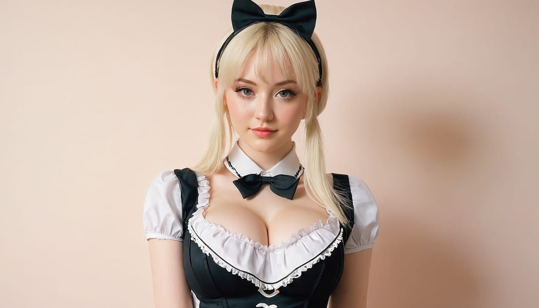 Tags: 21872187, SDXL
{"3": {"inputs": {"seed": 358192638903089, "steps": 32, "cfg": 6.37, "sampler_name": "dpmpp_2m", "scheduler": "karras", "denoise": 1.0, "model": ["27", 0], "positive": ["6", 0], "negative": ["7", 0], "latent_image": ["5", 0]}, "class_type": "KSampler"}, "4": {"inputs": {"ckpt_name": "juggernautxl.safetensors"}, "class_type": "CheckpointLoaderSimple"}, "5": {"inputs": {"width": 1344, "height": 768, "batch_size": 1}, "class_type": "EmptyLatentImage"}, "6": {"inputs": {"text": "23 year old girl, (irish:1.05), (blush:1.03), (seductive facial expression:1.01), (temptress:1.11), (pale skin:1.06), (double eyelids:1.11), (sexy lips:1.10), (eyelashes:1.09), (detailed face:1.01), (slim:1.00), (cute:0.98), (idol:1.07), (seductive pose:0.95), (in a seductive pose:0.95), (large perky breasts:1.13), (cleavage:1.02), (thigh gap:1.08), in a (skimpy maid costume:1.09) working at a maid cafe, choker, bowtie, headband, pleated skirt, (detailed skin:1.08), (soft lighting:1.04), (portra:1.07), (RAW:1.04), (candid cinema:1.08), (skin fuzz:1.06), (natural looking skin:1.00), (film:1.03), (textured skin:1.08)", "clip": ["27", 1]}, "class_type": "CLIPTextEncode"}, "7": {"inputs": {"text": "(open mouth:1.14), (low resolution:1.05), (distorted:1.12), (bad hands:1.09), (watermark:1.08), (twisted:1.05), (worst quality:1.11)", "clip": ["27", 1]}, "class_type": "CLIPTextEncode"}, "8": {"inputs": {"samples": ["3", 0], "vae": ["4", 2]}, "class_type": "VAEDecode"}, "25": {"inputs": {"lora_name": "nudify_xl.safetensors", "strength_model": 0.16, "strength_clip": 0.36, "model": ["4", 0], "clip": ["4", 1]}, "class_type": "LoraLoader"}, "26": {"inputs": {"lora_name": "shirtlift_SDXL_v2.safetensors", "strength_model": 0.05, "strength_clip": 0.1, "model": ["25", 0], "clip": ["25", 1]}, "class_type": "LoraLoader"}, "27": {"inputs": {"lora_name": "PerfectEyesXL.safetensors", "strength_model": 0.08, "strength_clip": 0.08, "model": ["26", 0], "clip": ["26", 1]}, "class_type": "LoraLoader"}, "30": {"inputs": {"model_name": "4x_NMKD-Superscale-SP_178000_G.pth"}, "class_type": "UpscaleModelLoader"}, "31": {"inputs": {"upscale_model": ["30", 0], "image": ["8", 0]}, "class_type": "ImageUpscaleWithModel"}, "32": {"inputs": {"upscale_method": "lanczos", "scale_by": 0.5, "image": ["31", 0]}, "class_type": "ImageScaleBy"}, "33": {"inputs": {"pixels": ["32", 0], "vae": ["4", 2]}, "class_type": "VAEEncode"}, "34": {"inputs": {"seed": 358192638903089, "steps": 32, "cfg": 6.37, "sampler_name": "dpmpp_2m", "scheduler": "karras", "denoise": 0.3, "model": ["27", 0], "positive": ["6", 0], "negative": ["7", 0], "latent_image": ["33", 0]}, "class_type": "KSampler"}, "36": {"inputs": {"samples": ["34", 0], "vae": ["4", 2]}, "class_type": "VAEDecode"}, "39": {"inputs": {"filename_prefix": "comfyapi-1732511583406", "images": ["36", 0]}, "class_type": "SaveImage"}}