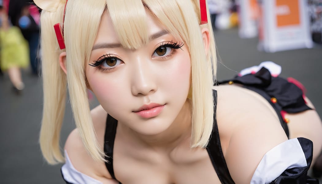 Tags: 21872187, SDXL
{"3": {"inputs": {"seed": 461819439697722, "steps": 64, "cfg": 6.64, "sampler_name": "dpmpp_2m", "scheduler": "karras", "denoise": 1.0, "model": ["27", 0], "positive": ["6", 0], "negative": ["7", 0], "latent_image": ["5", 0]}, "class_type": "KSampler"}, "4": {"inputs": {"ckpt_name": "juggernautxl.safetensors"}, "class_type": "CheckpointLoaderSimple"}, "5": {"inputs": {"width": 1344, "height": 768, "batch_size": 1}, "class_type": "EmptyLatentImage"}, "6": {"inputs": {"text": "24 year old girl, (japanese:1.06), (cute:0.97), (eyelashes:0.98), (idol:0.96), (temptress:1.09), (seductive pose:1.11), (seductive facial expression:1.00), (pale skin:1.09), (blush:1.07), (detailed face:1.05), (beautiful eyes:0.98), (double eyelids:0.99), (sexy lips:1.04), (slim:1.02), (perky ass:1.02), (exposed ass:1.08), (looking back:1.05), (sexy ass:1.09), (thigh gap:1.05), (in a cosplay:1.13) at comiket posing for camera, (RAW:1.01), (soft lighting:1.00), (portra:1.06), (candid cinema:1.00), (skin fuzz:1.09), (detailed skin:1.03), (textured skin:1.09), (film:1.04), (natural looking skin:1.01)", "clip": ["27", 1]}, "class_type": "CLIPTextEncode"}, "7": {"inputs": {"text": "(open mouth:1.13), (low resolution:1.05), (worst quality:1.09), (watermark:1.08), (twisted:1.13), (distorted:1.13), (bad hands:1.11)", "clip": ["27", 1]}, "class_type": "CLIPTextEncode"}, "8": {"inputs": {"samples": ["3", 0], "vae": ["4", 2]}, "class_type": "VAEDecode"}, "25": {"inputs": {"lora_name": "nudify_xl.safetensors", "strength_model": 0.02, "strength_clip": 0.16, "model": ["4", 0], "clip": ["4", 1]}, "class_type": "LoraLoader"}, "26": {"inputs": {"lora_name": "shirtlift_SDXL_v2.safetensors", "strength_model": 0.03, "strength_clip": 0.13, "model": ["25", 0], "clip": ["25", 1]}, "class_type": "LoraLoader"}, "27": {"inputs": {"lora_name": "PerfectEyesXL.safetensors", "strength_model": 0.02, "strength_clip": 0.14, "model": ["26", 0], "clip": ["26", 1]}, "class_type": "LoraLoader"}, "30": {"inputs": {"model_name": "4x_NMKD-Superscale-SP_178000_G.pth"}, "class_type": "UpscaleModelLoader"}, "31": {"inputs": {"upscale_model": ["30", 0], "image": ["8", 0]}, "class_type": "ImageUpscaleWithModel"}, "32": {"inputs": {"upscale_method": "lanczos", "scale_by": 0.5, "image": ["31", 0]}, "class_type": "ImageScaleBy"}, "33": {"inputs": {"pixels": ["32", 0], "vae": ["4", 2]}, "class_type": "VAEEncode"}, "34": {"inputs": {"seed": 461819439697722, "steps": 64, "cfg": 6.64, "sampler_name": "dpmpp_2m", "scheduler": "karras", "denoise": 0.3, "model": ["27", 0], "positive": ["6", 0], "negative": ["7", 0], "latent_image": ["33", 0]}, "class_type": "KSampler"}, "36": {"inputs": {"samples": ["34", 0], "vae": ["4", 2]}, "class_type": "VAEDecode"}, "39": {"inputs": {"filename_prefix": "comfyapi-1716959158835", "images": ["36", 0]}, "class_type": "SaveImage"}}