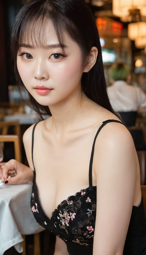 Tags: 21872187, SDXL
{"3": {"inputs": {"seed": 971179643020441, "steps": 64, "cfg": 5.12, "sampler_name": "dpmpp_2m", "scheduler": "karras", "denoise": 1.0, "model": ["27", 0], "positive": ["6", 0], "negative": ["7", 0], "latent_image": ["5", 0]}, "class_type": "KSampler"}, "4": {"inputs": {"ckpt_name": "juggernautxl.safetensors"}, "class_type": "CheckpointLoaderSimple"}, "5": {"inputs": {"width": 768, "height": 1344, "batch_size": 1}, "class_type": "EmptyLatentImage"}, "6": {"inputs": {"text": "19 year old girl, (chinese:0.96), (taiwanese:1.10), (detailed face:1.09), (temptress:1.12), (idol:1.13), (beautiful eyes:1.03), (cute:1.02), (slim:1.09), (double eyelids:1.06), (seductive pose:0.96), (pale skin:1.13), (seductive facial expression:1.06), (blush:1.07), (eyelashes:1.05), (sexy lips:1.07), (on all fours:1.06), (spreading ass cheeks:1.11), (from behind:1.13), (backboob:0.98), (wearing a little black dress:1.12) at a fine dining restaurant, (natural looking skin:1.02), (candid cinema:1.08), (RAW:1.08), (textured skin:1.02), (film:1.01), (detailed skin:1.07), (soft lighting:1.06), (skin fuzz:1.00), (portra:1.05)", "clip": ["27", 1]}, "class_type": "CLIPTextEncode"}, "7": {"inputs": {"text": "(low resolution:1.14), (twisted:1.11), (watermark:1.11), (distorted:1.08), (bad hands:1.09), (open mouth:1.06), (worst quality:1.05)", "clip": ["27", 1]}, "class_type": "CLIPTextEncode"}, "8": {"inputs": {"samples": ["3", 0], "vae": ["4", 2]}, "class_type": "VAEDecode"}, "25": {"inputs": {"lora_name": "nudify_xl.safetensors", "strength_model": 0.19, "strength_clip": 0.07, "model": ["4", 0], "clip": ["4", 1]}, "class_type": "LoraLoader"}, "26": {"inputs": {"lora_name": "shirtlift_SDXL_v2.safetensors", "strength_model": 0.0, "strength_clip": 0.03, "model": ["25", 0], "clip": ["25", 1]}, "class_type": "LoraLoader"}, "27": {"inputs": {"lora_name": "PerfectEyesXL.safetensors", "strength_model": 0.06, "strength_clip": 0.18, "model": ["26", 0], "clip": ["26", 1]}, "class_type": "LoraLoader"}, "30": {"inputs": {"model_name": "4x_NMKD-Superscale-SP_178000_G.pth"}, "class_type": "UpscaleModelLoader"}, "31": {"inputs": {"upscale_model": ["30", 0], "image": ["8", 0]}, "class_type": "ImageUpscaleWithModel"}, "32": {"inputs": {"upscale_method": "lanczos", "scale_by": 0.5, "image": ["31", 0]}, "class_type": "ImageScaleBy"}, "33": {"inputs": {"pixels": ["32", 0], "vae": ["4", 2]}, "class_type": "VAEEncode"}, "34": {"inputs": {"seed": 971179643020441, "steps": 64, "cfg": 5.12, "sampler_name": "dpmpp_2m", "scheduler": "karras", "denoise": 0.3, "model": ["27", 0], "positive": ["6", 0], "negative": ["7", 0], "latent_image": ["33", 0]}, "class_type": "KSampler"}, "36": {"inputs": {"samples": ["34", 0], "vae": ["4", 2]}, "class_type": "VAEDecode"}, "39": {"inputs": {"filename_prefix": "comfyapi-1724560027615", "images": ["36", 0]}, "class_type": "SaveImage"}}