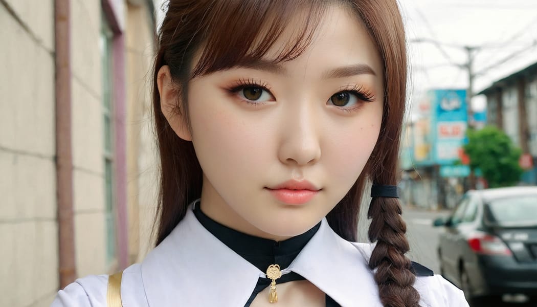 Tags: 21872187, SDXL
{"3": {"inputs": {"seed": 334144043775024, "steps": 32, "cfg": 7.26, "sampler_name": "dpmpp_2m", "scheduler": "karras", "denoise": 1.0, "model": ["27", 0], "positive": ["6", 0], "negative": ["7", 0], "latent_image": ["5", 0]}, "class_type": "KSampler"}, "4": {"inputs": {"ckpt_name": "juggernautxl.safetensors"}, "class_type": "CheckpointLoaderSimple"}, "5": {"inputs": {"width": 1344, "height": 768, "batch_size": 1}, "class_type": "EmptyLatentImage"}, "6": {"inputs": {"text": "23 year old girl, (russian:1.03), (korean:1.09), (sexy lips:0.98), (seductive pose:0.97), (pale skin:1.00), (eyelashes:1.08), (beautiful eyes:1.07), (temptress:0.99), (blush:0.98), (detailed face:1.08), (slim:1.14), (seductive facial expression:1.13), (cute:0.95), (double eyelids:1.00), (idol:1.08), (in a seductive pose:1.13), (large perky breasts:1.05), (cleavage:1.09), (thigh gap:0.99), (school uniform:1.00), choker, busy street, (portra:1.04), (skin fuzz:1.06), (natural looking skin:1.01), (RAW:1.08), (film:1.00), (textured skin:1.01), (candid cinema:1.05), (soft lighting:1.08), (detailed skin:1.00)", "clip": ["27", 1]}, "class_type": "CLIPTextEncode"}, "7": {"inputs": {"text": "(open mouth:1.11), (distorted:1.05), (twisted:1.06), (low resolution:1.12), (bad hands:1.07), (watermark:1.11), (worst quality:1.06)", "clip": ["27", 1]}, "class_type": "CLIPTextEncode"}, "8": {"inputs": {"samples": ["3", 0], "vae": ["4", 2]}, "class_type": "VAEDecode"}, "25": {"inputs": {"lora_name": "nudify_xl.safetensors", "strength_model": 0.04, "strength_clip": 0.36, "model": ["4", 0], "clip": ["4", 1]}, "class_type": "LoraLoader"}, "26": {"inputs": {"lora_name": "shirtlift_SDXL_v2.safetensors", "strength_model": 0.18, "strength_clip": 0.1, "model": ["25", 0], "clip": ["25", 1]}, "class_type": "LoraLoader"}, "27": {"inputs": {"lora_name": "PerfectEyesXL.safetensors", "strength_model": 0.14, "strength_clip": 0.07, "model": ["26", 0], "clip": ["26", 1]}, "class_type": "LoraLoader"}, "30": {"inputs": {"model_name": "4x_NMKD-Superscale-SP_178000_G.pth"}, "class_type": "UpscaleModelLoader"}, "31": {"inputs": {"upscale_model": ["30", 0], "image": ["8", 0]}, "class_type": "ImageUpscaleWithModel"}, "32": {"inputs": {"upscale_method": "lanczos", "scale_by": 0.5, "image": ["31", 0]}, "class_type": "ImageScaleBy"}, "33": {"inputs": {"pixels": ["32", 0], "vae": ["4", 2]}, "class_type": "VAEEncode"}, "34": {"inputs": {"seed": 334144043775024, "steps": 32, "cfg": 7.26, "sampler_name": "dpmpp_2m", "scheduler": "karras", "denoise": 0.3, "model": ["27", 0], "positive": ["6", 0], "negative": ["7", 0], "latent_image": ["33", 0]}, "class_type": "KSampler"}, "36": {"inputs": {"samples": ["34", 0], "vae": ["4", 2]}, "class_type": "VAEDecode"}, "39": {"inputs": {"filename_prefix": "comfyapi-1715022901695", "images": ["36", 0]}, "class_type": "SaveImage"}}