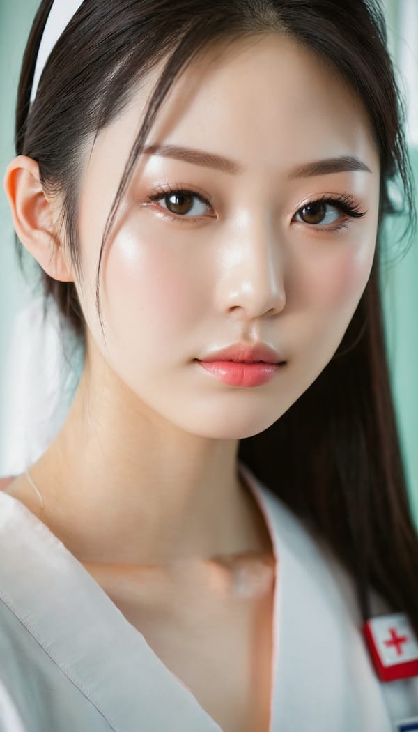 Tags: 21872187, SDXL
{"3": {"inputs": {"seed": 808026781212692, "steps": 32, "cfg": 6.75, "sampler_name": "dpmpp_2m", "scheduler": "karras", "denoise": 1.0, "model": ["27", 0], "positive": ["6", 0], "negative": ["7", 0], "latent_image": ["5", 0]}, "class_type": "KSampler"}, "4": {"inputs": {"ckpt_name": "juggernautxl.safetensors"}, "class_type": "CheckpointLoaderSimple"}, "5": {"inputs": {"width": 768, "height": 1344, "batch_size": 1}, "class_type": "EmptyLatentImage"}, "6": {"inputs": {"text": "20 year old girl, (japanese:1.13), (slim:0.99), (pale skin:1.00), (double eyelids:1.01), (blush:0.97), (sexy lips:1.00), (seductive pose:0.98), (temptress:1.02), (beautiful eyes:1.06), (seductive facial expression:1.10), (cute:0.95), (eyelashes:1.02), (detailed face:1.13), (idol:1.13), (on all fours:1.08), (spreading ass cheeks:1.10), (from behind:0.99), (backboob:1.07), (nurse in uniform:1.10) working in a hospital ward, (natural looking skin:1.07), (detailed skin:1.05), (textured skin:1.04), (film:1.08), (skin fuzz:1.06), (soft lighting:1.06), (portra:1.03), (candid cinema:1.02), (RAW:1.03)", "clip": ["27", 1]}, "class_type": "CLIPTextEncode"}, "7": {"inputs": {"text": "(distorted:1.09), (watermark:1.13), (low resolution:1.11), (open mouth:1.14), (twisted:1.12), (bad hands:1.12), (worst quality:1.11)", "clip": ["27", 1]}, "class_type": "CLIPTextEncode"}, "8": {"inputs": {"samples": ["3", 0], "vae": ["4", 2]}, "class_type": "VAEDecode"}, "25": {"inputs": {"lora_name": "nudify_xl.safetensors", "strength_model": 0.06, "strength_clip": 0.04, "model": ["4", 0], "clip": ["4", 1]}, "class_type": "LoraLoader"}, "26": {"inputs": {"lora_name": "shirtlift_SDXL_v2.safetensors", "strength_model": 0.02, "strength_clip": 0.15, "model": ["25", 0], "clip": ["25", 1]}, "class_type": "LoraLoader"}, "27": {"inputs": {"lora_name": "PerfectEyesXL.safetensors", "strength_model": 0.14, "strength_clip": 0.0, "model": ["26", 0], "clip": ["26", 1]}, "class_type": "LoraLoader"}, "30": {"inputs": {"model_name": "4x_NMKD-Superscale-SP_178000_G.pth"}, "class_type": "UpscaleModelLoader"}, "31": {"inputs": {"upscale_model": ["30", 0], "image": ["8", 0]}, "class_type": "ImageUpscaleWithModel"}, "32": {"inputs": {"upscale_method": "lanczos", "scale_by": 0.5, "image": ["31", 0]}, "class_type": "ImageScaleBy"}, "33": {"inputs": {"pixels": ["32", 0], "vae": ["4", 2]}, "class_type": "VAEEncode"}, "34": {"inputs": {"seed": 808026781212692, "steps": 32, "cfg": 6.75, "sampler_name": "dpmpp_2m", "scheduler": "karras", "denoise": 0.3, "model": ["27", 0], "positive": ["6", 0], "negative": ["7", 0], "latent_image": ["33", 0]}, "class_type": "KSampler"}, "36": {"inputs": {"samples": ["34", 0], "vae": ["4", 2]}, "class_type": "VAEDecode"}, "39": {"inputs": {"filename_prefix": "comfyapi-1735499811175", "images": ["36", 0]}, "class_type": "SaveImage"}}