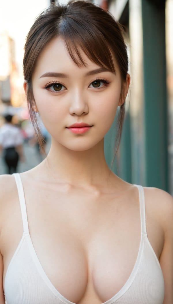 Tags: 21872187, SDXL
{"3": {"inputs": {"seed": 757435297008115, "steps": 64, "cfg": 7.08, "sampler_name": "dpmpp_2m", "scheduler": "karras", "denoise": 1.0, "model": ["27", 0], "positive": ["6", 0], "negative": ["7", 0], "latent_image": ["5", 0]}, "class_type": "KSampler"}, "4": {"inputs": {"ckpt_name": "juggernautXL_v8Rundiffusion.safetensors"}, "class_type": "CheckpointLoaderSimple"}, "5": {"inputs": {"width": 768, "height": 1344, "batch_size": 1}, "class_type": "EmptyLatentImage"}, "6": {"inputs": {"text": "25 year old girl, (japanese:0.97), (ukrainian:1.01), (russian:1.10), (irish:1.13), (detailed face:1.07), (cute:1.09), (idol:1.00), (blush:1.03), (beautiful eyes:1.03), (temptress:1.03), (eyelashes:1.11), (slim:0.95), (seductive facial expression:1.13), (seductive pose:1.03), (sexy lips:0.95), (double eyelids:1.04), (pale skin:1.02), (perky ass:1.13), (exposed ass:0.96), (looking back:1.07), (sexy ass:1.11), (thigh gap:1.00), (white tanktop:0.97), busy street, (RAW:1.06), (skin fuzz:1.03), (film:1.09), (natural looking skin:1.08), (textured skin:1.04), (soft lighting:1.08), (candid cinema:1.08), (detailed skin:1.06), (portra:1.07)", "clip": ["27", 1]}, "class_type": "CLIPTextEncode"}, "7": {"inputs": {"text": "(bad hands:1.14), (open mouth:1.10), (twisted:1.11), (watermark:1.11), (distorted:1.10), (low resolution:1.10), (worst quality:1.06)", "clip": ["27", 1]}, "class_type": "CLIPTextEncode"}, "8": {"inputs": {"samples": ["3", 0], "vae": ["4", 2]}, "class_type": "VAEDecode"}, "25": {"inputs": {"lora_name": "nudify_xl.safetensors", "strength_model": 0.35, "strength_clip": 0.36, "model": ["4", 0], "clip": ["4", 1]}, "class_type": "LoraLoader"}, "26": {"inputs": {"lora_name": "shirtlift_SDXL_v2.safetensors", "strength_model": 0.06, "strength_clip": 0.03, "model": ["25", 0], "clip": ["25", 1]}, "class_type": "LoraLoader"}, "27": {"inputs": {"lora_name": "PerfectEyesXL.safetensors", "strength_model": 0.16, "strength_clip": 0.12, "model": ["26", 0], "clip": ["26", 1]}, "class_type": "LoraLoader"}, "30": {"inputs": {"model_name": "4x_NMKD-Superscale-SP_178000_G.pth"}, "class_type": "UpscaleModelLoader"}, "31": {"inputs": {"upscale_model": ["30", 0], "image": ["8", 0]}, "class_type": "ImageUpscaleWithModel"}, "32": {"inputs": {"upscale_method": "lanczos", "scale_by": 0.5, "image": ["31", 0]}, "class_type": "ImageScaleBy"}, "33": {"inputs": {"pixels": ["32", 0], "vae": ["4", 2]}, "class_type": "VAEEncode"}, "34": {"inputs": {"seed": 757435297008115, "steps": 64, "cfg": 7.08, "sampler_name": "dpmpp_2m", "scheduler": "karras", "denoise": 0.3, "model": ["27", 0], "positive": ["6", 0], "negative": ["7", 0], "latent_image": ["33", 0]}, "class_type": "KSampler"}, "36": {"inputs": {"samples": ["34", 0], "vae": ["4", 2]}, "class_type": "VAEDecode"}, "39": {"inputs": {"filename_prefix": "comfyapi-1708046155803", "images": ["36", 0]}, "class_type": "SaveImage"}}