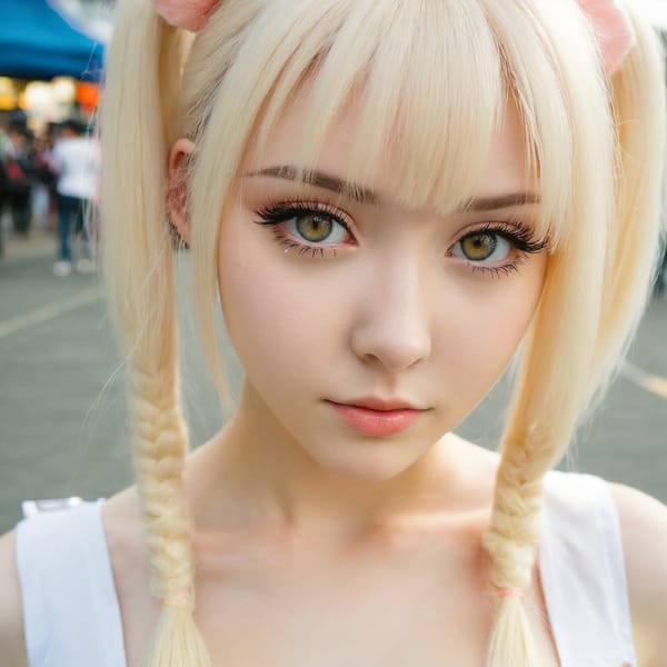 Tags: 21872187, SDXL
{"3": {"inputs": {"seed": 427036665735045, "steps": 64, "cfg": 5.31, "sampler_name": "dpmpp_2m", "scheduler": "karras", "denoise": 1.0, "model": ["27", 0], "positive": ["6", 0], "negative": ["7", 0], "latent_image": ["5", 0]}, "class_type": "KSampler"}, "4": {"inputs": {"ckpt_name": "juggernautxl.safetensors"}, "class_type": "CheckpointLoaderSimple"}, "5": {"inputs": {"width": 1024, "height": 1024, "batch_size": 1}, "class_type": "EmptyLatentImage"}, "6": {"inputs": {"text": "23 year old girl, (irish:1.07), (ukrainian:0.99), (slim:0.98), (temptress:1.00), (blush:1.13), (beautiful eyes:0.96), (seductive facial expression:0.98), (double eyelids:0.95), (detailed face:0.95), (eyelashes:1.03), (cute:0.95), (idol:1.07), (seductive pose:1.11), (pale skin:1.10), (sexy lips:1.00), (perky ass:1.05), (exposed ass:1.11), (looking back:1.13), (sexy ass:1.02), (thigh gap:1.04), (in a cosplay:0.98) at comiket posing for camera, (skin fuzz:1.05), (film:1.01), (soft lighting:1.09), (RAW:1.00), (candid cinema:1.08), (detailed skin:1.04), (portra:1.09), (textured skin:1.02), (natural looking skin:1.04)", "clip": ["27", 1]}, "class_type": "CLIPTextEncode"}, "7": {"inputs": {"text": "(distorted:1.14), (open mouth:1.09), (watermark:1.12), (bad hands:1.11), (worst quality:1.11), (twisted:1.06), (low resolution:1.07)", "clip": ["27", 1]}, "class_type": "CLIPTextEncode"}, "8": {"inputs": {"samples": ["3", 0], "vae": ["4", 2]}, "class_type": "VAEDecode"}, "25": {"inputs": {"lora_name": "nudify_xl.safetensors", "strength_model": 0.24, "strength_clip": 0.11, "model": ["4", 0], "clip": ["4", 1]}, "class_type": "LoraLoader"}, "26": {"inputs": {"lora_name": "shirtlift_SDXL_v2.safetensors", "strength_model": 0.17, "strength_clip": 0.03, "model": ["25", 0], "clip": ["25", 1]}, "class_type": "LoraLoader"}, "27": {"inputs": {"lora_name": "PerfectEyesXL.safetensors", "strength_model": 0.19, "strength_clip": 0.03, "model": ["26", 0], "clip": ["26", 1]}, "class_type": "LoraLoader"}, "30": {"inputs": {"model_name": "4x_NMKD-Superscale-SP_178000_G.pth"}, "class_type": "UpscaleModelLoader"}, "31": {"inputs": {"upscale_model": ["30", 0], "image": ["8", 0]}, "class_type": "ImageUpscaleWithModel"}, "32": {"inputs": {"upscale_method": "lanczos", "scale_by": 0.5, "image": ["31", 0]}, "class_type": "ImageScaleBy"}, "33": {"inputs": {"pixels": ["32", 0], "vae": ["4", 2]}, "class_type": "VAEEncode"}, "34": {"inputs": {"seed": 427036665735045, "steps": 64, "cfg": 5.31, "sampler_name": "dpmpp_2m", "scheduler": "karras", "denoise": 0.3, "model": ["27", 0], "positive": ["6", 0], "negative": ["7", 0], "latent_image": ["33", 0]}, "class_type": "KSampler"}, "36": {"inputs": {"samples": ["34", 0], "vae": ["4", 2]}, "class_type": "VAEDecode"}, "39": {"inputs": {"filename_prefix": "comfyapi-1716959534223", "images": ["36", 0]}, "class_type": "SaveImage"}}