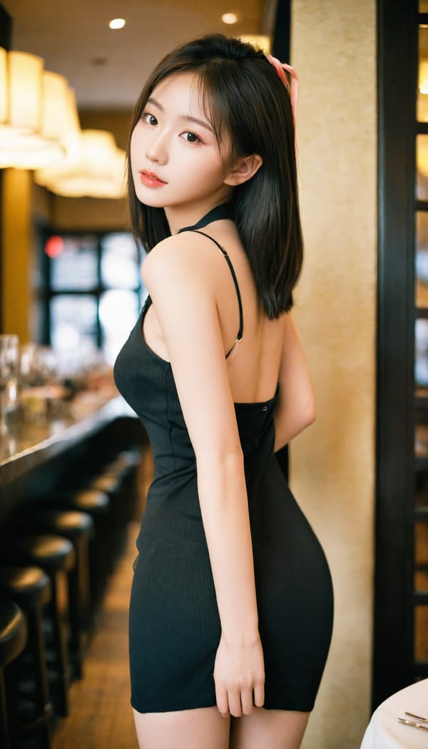 Tags: 21872187, SDXL
{"3": {"inputs": {"seed": 517264974109793, "steps": 64, "cfg": 6.38, "sampler_name": "dpmpp_2m", "scheduler": "karras", "denoise": 1.0, "model": ["27", 0], "positive": ["6", 0], "negative": ["7", 0], "latent_image": ["5", 0]}, "class_type": "KSampler"}, "4": {"inputs": {"ckpt_name": "leosamsHelloworldSDXL_helloworldSDXL32DPO.safetensors"}, "class_type": "CheckpointLoaderSimple"}, "5": {"inputs": {"width": 768, "height": 1344, "batch_size": 1}, "class_type": "EmptyLatentImage"}, "6": {"inputs": {"text": "18 year old girl, (chinese:0.95), (taiwanese:0.98), (seductive pose:0.99), (seductive facial expression:0.96), (double eyelids:1.01), (cute:1.02), (detailed face:1.01), (sexy lips:1.06), (slim:1.11), (blush:1.02), (idol:0.98), (eyelashes:1.07), (perky ass:1.05), (exposed ass:1.07), (looking back:1.10), (sexy ass:1.03), (thigh gap:0.99), (wearing a little black dress:1.09) at a fine dining restaurant, (candid cinema:1.01), (soft lighting:1.07), (natural looking skin:1.06), (skin fuzz:1.00), (portra:1.05), (detailed skin:1.01), (film:1.02), (textured skin:1.05), (RAW:1.02)", "clip": ["27", 1]}, "class_type": "CLIPTextEncode"}, "7": {"inputs": {"text": "(twisted:1.12), (bad hands:1.10), (watermark:1.14), (open mouth:1.14), (worst quality:1.14), (distorted:1.13), (low resolution:1.08)", "clip": ["27", 1]}, "class_type": "CLIPTextEncode"}, "8": {"inputs": {"samples": ["3", 0], "vae": ["4", 2]}, "class_type": "VAEDecode"}, "25": {"inputs": {"lora_name": "nudify_xl.safetensors", "strength_model": 0.26, "strength_clip": 0.15, "model": ["4", 0], "clip": ["4", 1]}, "class_type": "LoraLoader"}, "26": {"inputs": {"lora_name": "shirtlift_SDXL_v2.safetensors", "strength_model": 0.09, "strength_clip": 0.12, "model": ["25", 0], "clip": ["25", 1]}, "class_type": "LoraLoader"}, "27": {"inputs": {"lora_name": "PerfectEyesXL.safetensors", "strength_model": 0.03, "strength_clip": 0.18, "model": ["26", 0], "clip": ["26", 1]}, "class_type": "LoraLoader"}, "30": {"inputs": {"model_name": "4x_NMKD-Superscale-SP_178000_G.pth"}, "class_type": "UpscaleModelLoader"}, "31": {"inputs": {"upscale_model": ["30", 0], "image": ["8", 0]}, "class_type": "ImageUpscaleWithModel"}, "32": {"inputs": {"upscale_method": "lanczos", "scale_by": 0.5, "image": ["31", 0]}, "class_type": "ImageScaleBy"}, "33": {"inputs": {"pixels": ["32", 0], "vae": ["4", 2]}, "class_type": "VAEEncode"}, "34": {"inputs": {"seed": 517264974109793, "steps": 64, "cfg": 6.38, "sampler_name": "dpmpp_2m", "scheduler": "karras", "denoise": 0.3, "model": ["27", 0], "positive": ["6", 0], "negative": ["7", 0], "latent_image": ["33", 0]}, "class_type": "KSampler"}, "36": {"inputs": {"samples": ["34", 0], "vae": ["4", 2]}, "class_type": "VAEDecode"}, "39": {"inputs": {"filename_prefix": "comfyapi-1707363416821", "images": ["36", 0]}, "class_type": "SaveImage"}}