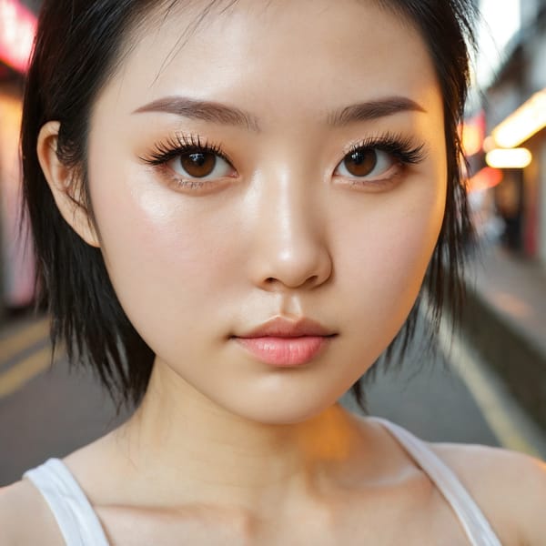 Tags: 21872187, SDXL
{"3": {"inputs": {"seed": 162652944131262, "steps": 32, "cfg": 6.14, "sampler_name": "dpmpp_2m", "scheduler": "karras", "denoise": 1.0, "model": ["27", 0], "positive": ["6", 0], "negative": ["7", 0], "latent_image": ["5", 0]}, "class_type": "KSampler"}, "4": {"inputs": {"ckpt_name": "juggernautxl.safetensors"}, "class_type": "CheckpointLoaderSimple"}, "5": {"inputs": {"width": 1024, "height": 1024, "batch_size": 1}, "class_type": "EmptyLatentImage"}, "6": {"inputs": {"text": "27 year old girl, (chinese:1.01), (japanese:0.99), (irish:1.03), (seductive facial expression:1.10), (eyelashes:0.96), (pale skin:1.14), (sexy lips:0.96), (detailed face:1.09), (cute:1.08), (seductive pose:1.14), (slim:1.09), (temptress:0.97), (blush:1.04), (beautiful eyes:0.99), (double eyelids:1.04), (in a seductive pose:1.04), (large perky breasts:0.98), (cleavage:1.02), (thigh gap:0.99), (white tanktop:0.95), busy street, (textured skin:1.05), (soft lighting:1.08), (skin fuzz:1.06), (portra:1.09), (film:1.08), (detailed skin:1.01), (natural looking skin:1.05), (RAW:1.03), (candid cinema:1.04)", "clip": ["27", 1]}, "class_type": "CLIPTextEncode"}, "7": {"inputs": {"text": "(worst quality:1.05), (low resolution:1.06), (watermark:1.10), (bad hands:1.11), (open mouth:1.09)", "clip": ["27", 1]}, "class_type": "CLIPTextEncode"}, "8": {"inputs": {"samples": ["3", 0], "vae": ["4", 2]}, "class_type": "VAEDecode"}, "25": {"inputs": {"lora_name": "nudify_xl.safetensors", "strength_model": 0.17, "strength_clip": 0.34, "model": ["4", 0], "clip": ["4", 1]}, "class_type": "LoraLoader"}, "26": {"inputs": {"lora_name": "shirtlift_SDXL_v2.safetensors", "strength_model": 0.12, "strength_clip": 0.07, "model": ["25", 0], "clip": ["25", 1]}, "class_type": "LoraLoader"}, "27": {"inputs": {"lora_name": "PerfectEyesXL.safetensors", "strength_model": 0.15, "strength_clip": 0.09, "model": ["26", 0], "clip": ["26", 1]}, "class_type": "LoraLoader"}, "30": {"inputs": {"model_name": "4x_NMKD-Superscale-SP_178000_G.pth"}, "class_type": "UpscaleModelLoader"}, "31": {"inputs": {"upscale_model": ["30", 0], "image": ["8", 0]}, "class_type": "ImageUpscaleWithModel"}, "32": {"inputs": {"upscale_method": "lanczos", "scale_by": 0.5, "image": ["31", 0]}, "class_type": "ImageScaleBy"}, "33": {"inputs": {"pixels": ["32", 0], "vae": ["4", 2]}, "class_type": "VAEEncode"}, "34": {"inputs": {"seed": 162652944131262, "steps": 32, "cfg": 6.14, "sampler_name": "dpmpp_2m", "scheduler": "karras", "denoise": 0.3, "model": ["27", 0], "positive": ["6", 0], "negative": ["7", 0], "latent_image": ["33", 0]}, "class_type": "KSampler"}, "36": {"inputs": {"samples": ["34", 0], "vae": ["4", 2]}, "class_type": "VAEDecode"}, "39": {"inputs": {"filename_prefix": "comfyapi-1714356393760", "images": ["36", 0]}, "class_type": "SaveImage"}}