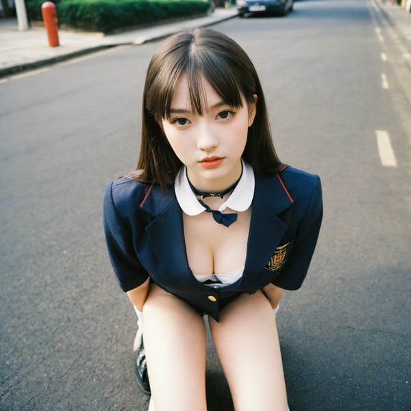 Tags: 21872187, SDXL
{"3": {"inputs": {"seed": 643974494092917, "steps": 32, "cfg": 6.8, "sampler_name": "dpmpp_2m", "scheduler": "karras", "denoise": 1.0, "model": ["27", 0], "positive": ["6", 0], "negative": ["7", 0], "latent_image": ["5", 0]}, "class_type": "KSampler"}, "4": {"inputs": {"ckpt_name": "helloworldxl.safetensors"}, "class_type": "CheckpointLoaderSimple"}, "5": {"inputs": {"width": 1024, "height": 1024, "batch_size": 1}, "class_type": "EmptyLatentImage"}, "6": {"inputs": {"text": "20 year old girl, (beautiful eyes:1.07), (blush:1.02), (idol:1.01), (seductive pose:1.05), (seductive facial expression:1.12), (pale skin:1.02), (slim:1.09), (detailed face:0.99), (double eyelids:0.95), (sexy lips:1.07), (eyelashes:1.00), (cute:0.97), (temptress:1.02), (in a seductive pose:1.06), (large perky breasts:0.95), (cleavage:1.00), (thigh gap:1.10), (school uniform:1.08), choker, busy street, (portra:1.05), (candid cinema:1.07), (RAW:1.06), (soft lighting:1.05), (skin fuzz:1.00), (natural looking skin:1.06), (film:1.00), (detailed skin:1.07), (textured skin:1.00)", "clip": ["27", 1]}, "class_type": "CLIPTextEncode"}, "7": {"inputs": {"text": "(watermark:1.11), (twisted:1.05), (low resolution:1.11), (worst quality:1.14), (distorted:1.10), (bad hands:1.05), (open mouth:1.13)", "clip": ["27", 1]}, "class_type": "CLIPTextEncode"}, "8": {"inputs": {"samples": ["3", 0], "vae": ["4", 2]}, "class_type": "VAEDecode"}, "25": {"inputs": {"lora_name": "nudify_xl.safetensors", "strength_model": 0.11, "strength_clip": 0.15, "model": ["4", 0], "clip": ["4", 1]}, "class_type": "LoraLoader"}, "26": {"inputs": {"lora_name": "shirtlift_SDXL_v2.safetensors", "strength_model": 0.15, "strength_clip": 0.04, "model": ["25", 0], "clip": ["25", 1]}, "class_type": "LoraLoader"}, "27": {"inputs": {"lora_name": "PerfectEyesXL.safetensors", "strength_model": 0.04, "strength_clip": 0.03, "model": ["26", 0], "clip": ["26", 1]}, "class_type": "LoraLoader"}, "30": {"inputs": {"model_name": "4x_NMKD-Superscale-SP_178000_G.pth"}, "class_type": "UpscaleModelLoader"}, "31": {"inputs": {"upscale_model": ["30", 0], "image": ["8", 0]}, "class_type": "ImageUpscaleWithModel"}, "32": {"inputs": {"upscale_method": "lanczos", "scale_by": 0.5, "image": ["31", 0]}, "class_type": "ImageScaleBy"}, "33": {"inputs": {"pixels": ["32", 0], "vae": ["4", 2]}, "class_type": "VAEEncode"}, "34": {"inputs": {"seed": 643974494092917, "steps": 32, "cfg": 6.8, "sampler_name": "dpmpp_2m", "scheduler": "karras", "denoise": 0.3, "model": ["27", 0], "positive": ["6", 0], "negative": ["7", 0], "latent_image": ["33", 0]}, "class_type": "KSampler"}, "36": {"inputs": {"samples": ["34", 0], "vae": ["4", 2]}, "class_type": "VAEDecode"}, "39": {"inputs": {"filename_prefix": "comfyapi-1714103431811", "images": ["36", 0]}, "class_type": "SaveImage"}}