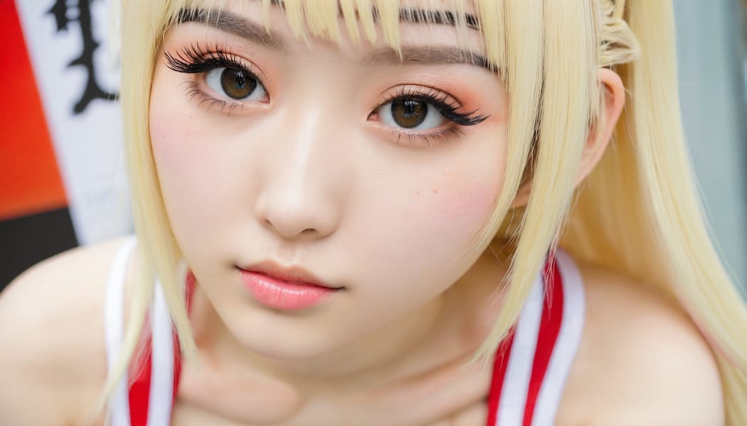 Tags: 21872187, SDXL
{"3": {"inputs": {"seed": 200024221316387, "steps": 64, "cfg": 6.8, "sampler_name": "dpmpp_2m", "scheduler": "karras", "denoise": 1.0, "model": ["27", 0], "positive": ["6", 0], "negative": ["7", 0], "latent_image": ["5", 0]}, "class_type": "KSampler"}, "4": {"inputs": {"ckpt_name": "juggernautxl.safetensors"}, "class_type": "CheckpointLoaderSimple"}, "5": {"inputs": {"width": 1344, "height": 768, "batch_size": 1}, "class_type": "EmptyLatentImage"}, "6": {"inputs": {"text": "20 year old girl, (taiwanese:1.08), (slim:1.09), (sexy lips:0.98), (pale skin:1.05), (beautiful eyes:0.98), (blush:1.08), (seductive pose:1.12), (detailed face:1.13), (cute:0.95), (temptress:0.95), (double eyelids:1.08), (seductive facial expression:1.12), (eyelashes:1.13), (idol:1.00), (in a seductive pose:1.05), (large perky breasts:1.00), (cleavage:1.11), (thigh gap:1.00), (in a cosplay:1.02) at comiket posing for camera, (soft lighting:1.06), (natural looking skin:1.01), (textured skin:1.02), (film:1.05), (skin fuzz:1.09), (portra:1.01), (RAW:1.05), (candid cinema:1.06), (detailed skin:1.02)", "clip": ["27", 1]}, "class_type": "CLIPTextEncode"}, "7": {"inputs": {"text": "(worst quality:1.07), (watermark:1.09), (twisted:1.07), (bad hands:1.13), (distorted:1.06), (open mouth:1.14), (low resolution:1.13)", "clip": ["27", 1]}, "class_type": "CLIPTextEncode"}, "8": {"inputs": {"samples": ["3", 0], "vae": ["4", 2]}, "class_type": "VAEDecode"}, "25": {"inputs": {"lora_name": "nudify_xl.safetensors", "strength_model": 0.33, "strength_clip": 0.28, "model": ["4", 0], "clip": ["4", 1]}, "class_type": "LoraLoader"}, "26": {"inputs": {"lora_name": "shirtlift_SDXL_v2.safetensors", "strength_model": 0.16, "strength_clip": 0.04, "model": ["25", 0], "clip": ["25", 1]}, "class_type": "LoraLoader"}, "27": {"inputs": {"lora_name": "PerfectEyesXL.safetensors", "strength_model": 0.18, "strength_clip": 0.02, "model": ["26", 0], "clip": ["26", 1]}, "class_type": "LoraLoader"}, "30": {"inputs": {"model_name": "4x_NMKD-Superscale-SP_178000_G.pth"}, "class_type": "UpscaleModelLoader"}, "31": {"inputs": {"upscale_model": ["30", 0], "image": ["8", 0]}, "class_type": "ImageUpscaleWithModel"}, "32": {"inputs": {"upscale_method": "lanczos", "scale_by": 0.5, "image": ["31", 0]}, "class_type": "ImageScaleBy"}, "33": {"inputs": {"pixels": ["32", 0], "vae": ["4", 2]}, "class_type": "VAEEncode"}, "34": {"inputs": {"seed": 200024221316387, "steps": 64, "cfg": 6.8, "sampler_name": "dpmpp_2m", "scheduler": "karras", "denoise": 0.3, "model": ["27", 0], "positive": ["6", 0], "negative": ["7", 0], "latent_image": ["33", 0]}, "class_type": "KSampler"}, "36": {"inputs": {"samples": ["34", 0], "vae": ["4", 2]}, "class_type": "VAEDecode"}, "39": {"inputs": {"filename_prefix": "comfyapi-1734668621699", "images": ["36", 0]}, "class_type": "SaveImage"}}