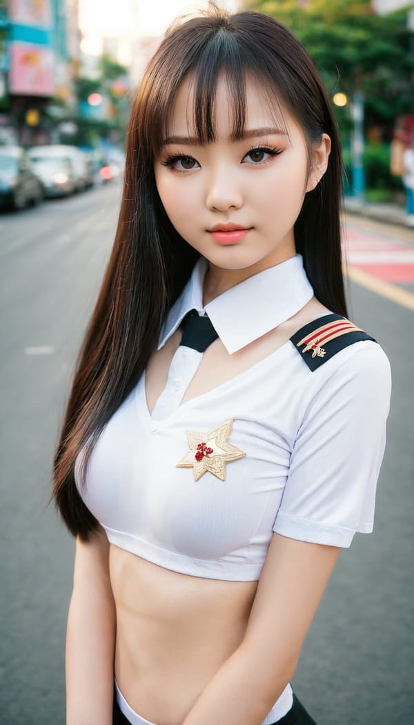 Tags: 21872187, SDXL
{"3": {"inputs": {"seed": 355345166284968, "steps": 64, "cfg": 7.91, "sampler_name": "dpmpp_2m", "scheduler": "karras", "denoise": 1.0, "model": ["27", 0], "positive": ["6", 0], "negative": ["7", 0], "latent_image": ["5", 0]}, "class_type": "KSampler"}, "4": {"inputs": {"ckpt_name": "juggernautxl.safetensors"}, "class_type": "CheckpointLoaderSimple"}, "5": {"inputs": {"width": 768, "height": 1344, "batch_size": 1}, "class_type": "EmptyLatentImage"}, "6": {"inputs": {"text": "18 year old girl, (russian:1.11), (taiwanese:0.97), (idol:1.12), (cute:1.09), (sexy lips:1.00), (eyelashes:1.14), (detailed face:0.96), (seductive facial expression:1.02), (slim:1.01), (beautiful eyes:1.02), (double eyelids:1.12), (seductive pose:1.05), (blush:1.09), (temptress:1.13), (pale skin:0.97), (perky ass:0.96), (exposed ass:0.99), (looking back:0.98), (sexy ass:1.02), (thigh gap:0.98), (school uniform:1.01), choker, busy street, (natural looking skin:1.05), (portra:1.04), (film:1.03), (textured skin:1.03), (RAW:1.03), (skin fuzz:1.01), (candid cinema:1.02), (detailed skin:1.05), (soft lighting:1.04)", "clip": ["27", 1]}, "class_type": "CLIPTextEncode"}, "7": {"inputs": {"text": "(bad hands:1.13), (distorted:1.11), (worst quality:1.05), (open mouth:1.12), (low resolution:1.05), (watermark:1.08), (twisted:1.07)", "clip": ["27", 1]}, "class_type": "CLIPTextEncode"}, "8": {"inputs": {"samples": ["3", 0], "vae": ["4", 2]}, "class_type": "VAEDecode"}, "25": {"inputs": {"lora_name": "nudify_xl.safetensors", "strength_model": 0.05, "strength_clip": 0.24, "model": ["4", 0], "clip": ["4", 1]}, "class_type": "LoraLoader"}, "26": {"inputs": {"lora_name": "shirtlift_SDXL_v2.safetensors", "strength_model": 0.09, "strength_clip": 0.19, "model": ["25", 0], "clip": ["25", 1]}, "class_type": "LoraLoader"}, "27": {"inputs": {"lora_name": "PerfectEyesXL.safetensors", "strength_model": 0.04, "strength_clip": 0.08, "model": ["26", 0], "clip": ["26", 1]}, "class_type": "LoraLoader"}, "30": {"inputs": {"model_name": "4x_NMKD-Superscale-SP_178000_G.pth"}, "class_type": "UpscaleModelLoader"}, "31": {"inputs": {"upscale_model": ["30", 0], "image": ["8", 0]}, "class_type": "ImageUpscaleWithModel"}, "32": {"inputs": {"upscale_method": "lanczos", "scale_by": 0.5, "image": ["31", 0]}, "class_type": "ImageScaleBy"}, "33": {"inputs": {"pixels": ["32", 0], "vae": ["4", 2]}, "class_type": "VAEEncode"}, "34": {"inputs": {"seed": 355345166284968, "steps": 64, "cfg": 7.91, "sampler_name": "dpmpp_2m", "scheduler": "karras", "denoise": 0.3, "model": ["27", 0], "positive": ["6", 0], "negative": ["7", 0], "latent_image": ["33", 0]}, "class_type": "KSampler"}, "36": {"inputs": {"samples": ["34", 0], "vae": ["4", 2]}, "class_type": "VAEDecode"}, "39": {"inputs": {"filename_prefix": "comfyapi-1714667085273", "images": ["36", 0]}, "class_type": "SaveImage"}}