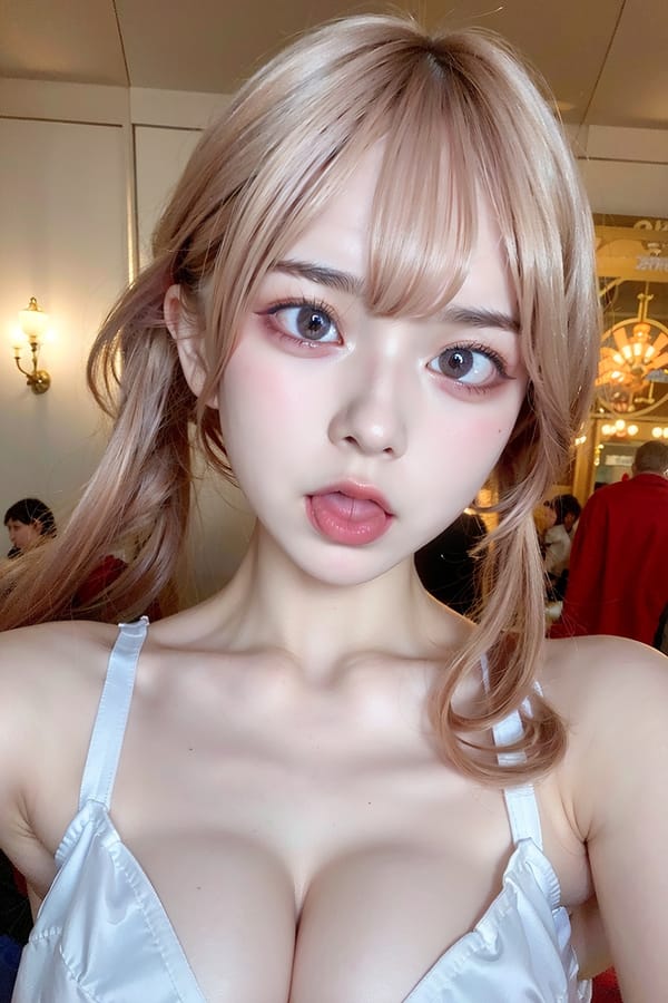 Tags: 21872187
<lora:JapaneseDollLikeness_v15:0.64>, <lora:taiwanDollLikeness_v20:0.53>, <lora:YaeMiko_Test:0.31>, (russian:0.91), (ukrainian:0.98), (cosplay:1.16), cosplay exhibition, comiket, posing for camera, <lora:ahegao-x-v4:0.54>, ahegao face, pleasure, extremely detailed eyes, extremely detailed face, cute, (photorealistic:1.17), sexy lips, seductive smile, double eyelids, perky breasts, sharp, hyper realistic, tall, (thigh gap:1.02), blush, delicate and beautiful girl, 1girl, solo
Negative prompt: drawings, sketches, anime, black and white, ugly, disfigured, (worst quality:2.23)
Steps: 64, Sampler: DPM++ 2M Karras, CFG scale: 6.39, Seed: 3769521993, Size: 512x768, Model hash: fc2511737a, Model: chilloutmix_NiPrunedFp32Fix, Seed resize from: -1x-1, Denoising strength: 0.45, Version: v1.2.1, Hires upscale: 2.0, Hires steps: 32, Hires upscaler: ESRGAN_4x