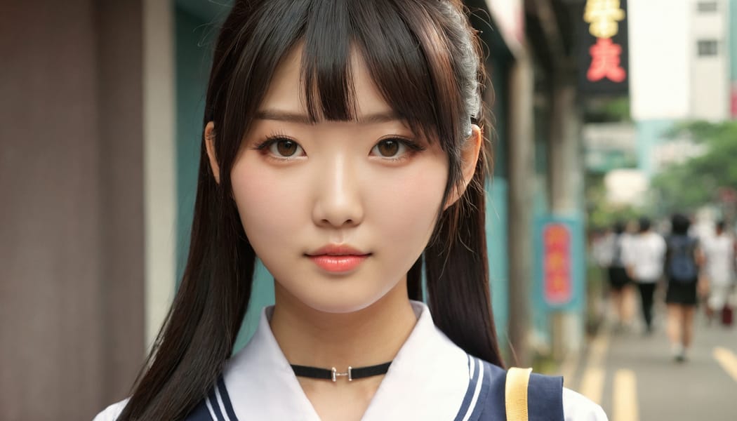 Tags: 21872187, SDXL
{"3": {"inputs": {"seed": 278850386385450, "steps": 64, "cfg": 5.97, "sampler_name": "dpmpp_2m", "scheduler": "karras", "denoise": 1.0, "model": ["27", 0], "positive": ["6", 0], "negative": ["7", 0], "latent_image": ["5", 0]}, "class_type": "KSampler"}, "4": {"inputs": {"ckpt_name": "juggernautxl.safetensors"}, "class_type": "CheckpointLoaderSimple"}, "5": {"inputs": {"width": 1344, "height": 768, "batch_size": 1}, "class_type": "EmptyLatentImage"}, "6": {"inputs": {"text": "27 year old girl, (chinese:1.04), (taiwanese:0.98), (blush:0.99), (idol:0.95), (cute:1.10), (temptress:1.04), (detailed face:0.97), (beautiful eyes:0.98), (eyelashes:0.98), (seductive facial expression:0.95), (sexy lips:1.08), (seductive pose:1.06), (in a seductive pose:1.06), (large perky breasts:1.00), (cleavage:1.08), (thigh gap:0.95), (school uniform:1.06), choker, busy street, (candid cinema:1.08), (portra:1.01), (film:1.05), (RAW:1.05), (skin fuzz:1.06), (natural looking skin:1.02), (soft lighting:1.09), (textured skin:1.01), (detailed skin:1.02)", "clip": ["27", 1]}, "class_type": "CLIPTextEncode"}, "7": {"inputs": {"text": "(watermark:1.11), (worst quality:1.12), (distorted:1.13), (open mouth:1.07), (bad hands:1.08), (twisted:1.14), (low resolution:1.11)", "clip": ["27", 1]}, "class_type": "CLIPTextEncode"}, "8": {"inputs": {"samples": ["3", 0], "vae": ["4", 2]}, "class_type": "VAEDecode"}, "25": {"inputs": {"lora_name": "nudify_xl.safetensors", "strength_model": 0.13, "strength_clip": 0.27, "model": ["4", 0], "clip": ["4", 1]}, "class_type": "LoraLoader"}, "26": {"inputs": {"lora_name": "shirtlift_SDXL_v2.safetensors", "strength_model": 0.14, "strength_clip": 0.12, "model": ["25", 0], "clip": ["25", 1]}, "class_type": "LoraLoader"}, "27": {"inputs": {"lora_name": "PerfectEyesXL.safetensors", "strength_model": 0.09, "strength_clip": 0.08, "model": ["26", 0], "clip": ["26", 1]}, "class_type": "LoraLoader"}, "30": {"inputs": {"model_name": "4x_NMKD-Superscale-SP_178000_G.pth"}, "class_type": "UpscaleModelLoader"}, "31": {"inputs": {"upscale_model": ["30", 0], "image": ["8", 0]}, "class_type": "ImageUpscaleWithModel"}, "32": {"inputs": {"upscale_method": "lanczos", "scale_by": 0.5, "image": ["31", 0]}, "class_type": "ImageScaleBy"}, "33": {"inputs": {"pixels": ["32", 0], "vae": ["4", 2]}, "class_type": "VAEEncode"}, "34": {"inputs": {"seed": 278850386385450, "steps": 64, "cfg": 5.97, "sampler_name": "dpmpp_2m", "scheduler": "karras", "denoise": 0.3, "model": ["27", 0], "positive": ["6", 0], "negative": ["7", 0], "latent_image": ["33", 0]}, "class_type": "KSampler"}, "36": {"inputs": {"samples": ["34", 0], "vae": ["4", 2]}, "class_type": "VAEDecode"}, "39": {"inputs": {"filename_prefix": "comfyapi-1734438521419", "images": ["36", 0]}, "class_type": "SaveImage"}}