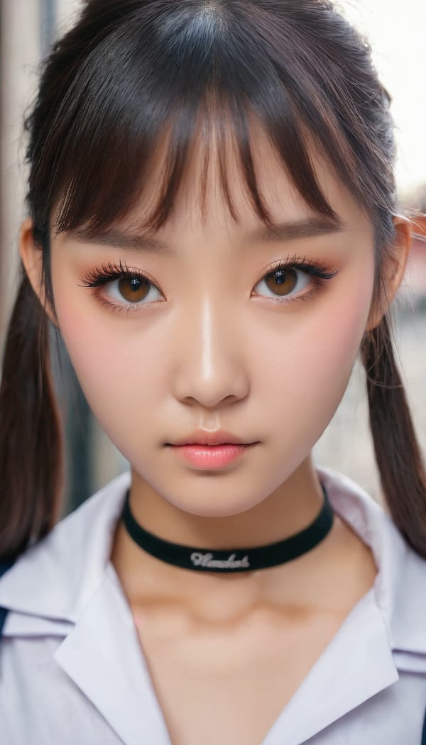 Tags: 21872187, SDXL
{"3": {"inputs": {"seed": 980264148650842, "steps": 64, "cfg": 6.01, "sampler_name": "dpmpp_2m", "scheduler": "karras", "denoise": 1.0, "model": ["27", 0], "positive": ["6", 0], "negative": ["7", 0], "latent_image": ["5", 0]}, "class_type": "KSampler"}, "4": {"inputs": {"ckpt_name": "juggernautxl.safetensors"}, "class_type": "CheckpointLoaderSimple"}, "5": {"inputs": {"width": 768, "height": 1344, "batch_size": 1}, "class_type": "EmptyLatentImage"}, "6": {"inputs": {"text": "25 year old girl, (cute:0.98), (detailed face:1.05), (eyelashes:1.12), (double eyelids:1.04), (idol:1.07), (beautiful eyes:1.12), (temptress:1.05), (seductive pose:0.97), (sexy lips:0.98), (seductive facial expression:1.06), (blush:0.98), (in a seductive pose:1.06), (large perky breasts:1.09), (cleavage:1.10), (thigh gap:1.02), (school uniform:1.12), choker, busy street, (portra:1.05), (detailed skin:1.06), (RAW:1.07), (textured skin:1.06), (soft lighting:1.06), (film:1.01), (natural looking skin:1.01), (skin fuzz:1.01), (candid cinema:1.02)", "clip": ["27", 1]}, "class_type": "CLIPTextEncode"}, "7": {"inputs": {"text": "(twisted:1.14), (low resolution:1.06), (distorted:1.09), (open mouth:1.13), (watermark:1.10), (bad hands:1.13), (worst quality:1.08)", "clip": ["27", 1]}, "class_type": "CLIPTextEncode"}, "8": {"inputs": {"samples": ["3", 0], "vae": ["4", 2]}, "class_type": "VAEDecode"}, "25": {"inputs": {"lora_name": "nudify_xl.safetensors", "strength_model": 0.04, "strength_clip": 0.1, "model": ["4", 0], "clip": ["4", 1]}, "class_type": "LoraLoader"}, "26": {"inputs": {"lora_name": "shirtlift_SDXL_v2.safetensors", "strength_model": 0.08, "strength_clip": 0.18, "model": ["25", 0], "clip": ["25", 1]}, "class_type": "LoraLoader"}, "27": {"inputs": {"lora_name": "PerfectEyesXL.safetensors", "strength_model": 0.19, "strength_clip": 0.02, "model": ["26", 0], "clip": ["26", 1]}, "class_type": "LoraLoader"}, "30": {"inputs": {"model_name": "4x_NMKD-Superscale-SP_178000_G.pth"}, "class_type": "UpscaleModelLoader"}, "31": {"inputs": {"upscale_model": ["30", 0], "image": ["8", 0]}, "class_type": "ImageUpscaleWithModel"}, "32": {"inputs": {"upscale_method": "lanczos", "scale_by": 0.5, "image": ["31", 0]}, "class_type": "ImageScaleBy"}, "33": {"inputs": {"pixels": ["32", 0], "vae": ["4", 2]}, "class_type": "VAEEncode"}, "34": {"inputs": {"seed": 980264148650842, "steps": 64, "cfg": 6.01, "sampler_name": "dpmpp_2m", "scheduler": "karras", "denoise": 0.3, "model": ["27", 0], "positive": ["6", 0], "negative": ["7", 0], "latent_image": ["33", 0]}, "class_type": "KSampler"}, "36": {"inputs": {"samples": ["34", 0], "vae": ["4", 2]}, "class_type": "VAEDecode"}, "39": {"inputs": {"filename_prefix": "comfyapi-1734012399960", "images": ["36", 0]}, "class_type": "SaveImage"}}