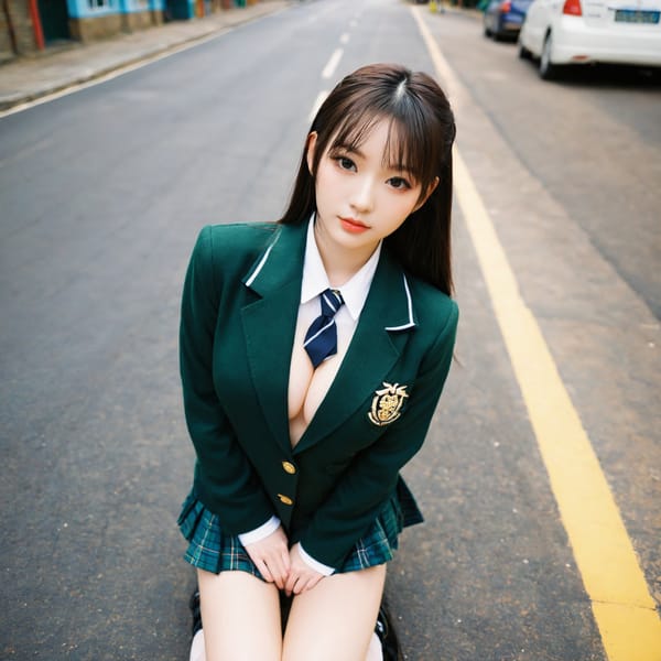 Tags: 21872187, SDXL
{"3": {"inputs": {"seed": 979496525610258, "steps": 64, "cfg": 7.3, "sampler_name": "dpmpp_2m", "scheduler": "karras", "denoise": 1.0, "model": ["27", 0], "positive": ["6", 0], "negative": ["7", 0], "latent_image": ["5", 0]}, "class_type": "KSampler"}, "4": {"inputs": {"ckpt_name": "helloworldxl.safetensors"}, "class_type": "CheckpointLoaderSimple"}, "5": {"inputs": {"width": 1024, "height": 1024, "batch_size": 1}, "class_type": "EmptyLatentImage"}, "6": {"inputs": {"text": "20 year old girl, (irish:1.12), (chinese:1.03), (beautiful eyes:1.04), (detailed face:1.04), (pale skin:1.08), (double eyelids:1.13), (seductive facial expression:1.04), (temptress:1.11), (seductive pose:1.08), (sexy lips:1.12), (idol:0.95), (slim:1.00), (blush:1.11), (eyelashes:1.07), (cute:1.02), (in a seductive pose:1.00), (large perky breasts:1.11), (cleavage:0.99), (thigh gap:1.06), (school uniform:1.08), choker, busy street, (soft lighting:1.00), (natural looking skin:1.00), (candid cinema:1.00), (film:1.04), (skin fuzz:1.05), (portra:1.05), (textured skin:1.01), (RAW:1.00), (detailed skin:1.01)", "clip": ["27", 1]}, "class_type": "CLIPTextEncode"}, "7": {"inputs": {"text": "(twisted:1.07), (worst quality:1.10), (watermark:1.12), (open mouth:1.09), (low resolution:1.08), (distorted:1.09), (bad hands:1.11)", "clip": ["27", 1]}, "class_type": "CLIPTextEncode"}, "8": {"inputs": {"samples": ["3", 0], "vae": ["4", 2]}, "class_type": "VAEDecode"}, "25": {"inputs": {"lora_name": "nudify_xl.safetensors", "strength_model": 0.09, "strength_clip": 0.37, "model": ["4", 0], "clip": ["4", 1]}, "class_type": "LoraLoader"}, "26": {"inputs": {"lora_name": "shirtlift_SDXL_v2.safetensors", "strength_model": 0.02, "strength_clip": 0.12, "model": ["25", 0], "clip": ["25", 1]}, "class_type": "LoraLoader"}, "27": {"inputs": {"lora_name": "PerfectEyesXL.safetensors", "strength_model": 0.03, "strength_clip": 0.01, "model": ["26", 0], "clip": ["26", 1]}, "class_type": "LoraLoader"}, "30": {"inputs": {"model_name": "4x_NMKD-Superscale-SP_178000_G.pth"}, "class_type": "UpscaleModelLoader"}, "31": {"inputs": {"upscale_model": ["30", 0], "image": ["8", 0]}, "class_type": "ImageUpscaleWithModel"}, "32": {"inputs": {"upscale_method": "lanczos", "scale_by": 0.5, "image": ["31", 0]}, "class_type": "ImageScaleBy"}, "33": {"inputs": {"pixels": ["32", 0], "vae": ["4", 2]}, "class_type": "VAEEncode"}, "34": {"inputs": {"seed": 979496525610258, "steps": 64, "cfg": 7.3, "sampler_name": "dpmpp_2m", "scheduler": "karras", "denoise": 0.3, "model": ["27", 0], "positive": ["6", 0], "negative": ["7", 0], "latent_image": ["33", 0]}, "class_type": "KSampler"}, "36": {"inputs": {"samples": ["34", 0], "vae": ["4", 2]}, "class_type": "VAEDecode"}, "39": {"inputs": {"filename_prefix": "comfyapi-1732373629389", "images": ["36", 0]}, "class_type": "SaveImage"}}