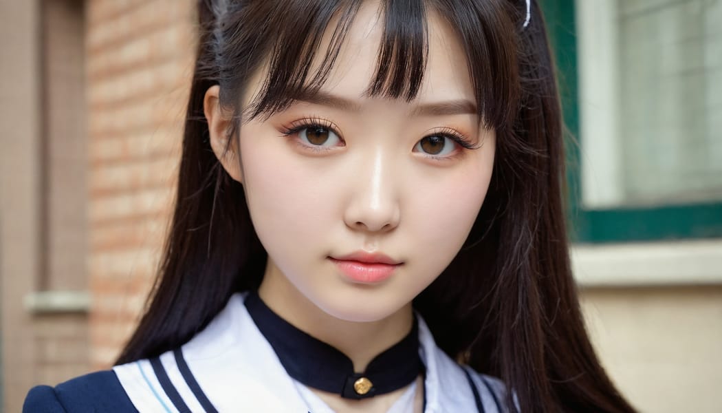 Tags: 21872187, SDXL
{"3": {"inputs": {"seed": 156938031942455, "steps": 32, "cfg": 6.78, "sampler_name": "dpmpp_2m", "scheduler": "karras", "denoise": 1.0, "model": ["27", 0], "positive": ["6", 0], "negative": ["7", 0], "latent_image": ["5", 0]}, "class_type": "KSampler"}, "4": {"inputs": {"ckpt_name": "juggernautxl.safetensors"}, "class_type": "CheckpointLoaderSimple"}, "5": {"inputs": {"width": 1344, "height": 768, "batch_size": 1}, "class_type": "EmptyLatentImage"}, "6": {"inputs": {"text": "24 year old girl, (chinese:1.14), (ukrainian:0.95), (slim:1.01), (eyelashes:0.95), (seductive pose:1.00), (seductive facial expression:1.05), (pale skin:1.00), (beautiful eyes:1.12), (sexy lips:1.13), (idol:0.96), (detailed face:0.97), (blush:1.05), (cute:0.95), (double eyelids:0.95), (in a seductive pose:0.95), (large perky breasts:1.14), (cleavage:1.13), (thigh gap:1.14), (school uniform:1.10), choker, busy street, (textured skin:1.06), (portra:1.09), (soft lighting:1.03), (skin fuzz:1.06), (candid cinema:1.08), (detailed skin:1.06), (natural looking skin:1.06), (RAW:1.02), (film:1.03)", "clip": ["27", 1]}, "class_type": "CLIPTextEncode"}, "7": {"inputs": {"text": "(worst quality:1.05), (twisted:1.05), (watermark:1.12), (distorted:1.10), (bad hands:1.05), (open mouth:1.12), (low resolution:1.10)", "clip": ["27", 1]}, "class_type": "CLIPTextEncode"}, "8": {"inputs": {"samples": ["3", 0], "vae": ["4", 2]}, "class_type": "VAEDecode"}, "25": {"inputs": {"lora_name": "nudify_xl.safetensors", "strength_model": 0.11, "strength_clip": 0.24, "model": ["4", 0], "clip": ["4", 1]}, "class_type": "LoraLoader"}, "26": {"inputs": {"lora_name": "shirtlift_SDXL_v2.safetensors", "strength_model": 0.14, "strength_clip": 0.07, "model": ["25", 0], "clip": ["25", 1]}, "class_type": "LoraLoader"}, "27": {"inputs": {"lora_name": "PerfectEyesXL.safetensors", "strength_model": 0.05, "strength_clip": 0.1, "model": ["26", 0], "clip": ["26", 1]}, "class_type": "LoraLoader"}, "30": {"inputs": {"model_name": "4x_NMKD-Superscale-SP_178000_G.pth"}, "class_type": "UpscaleModelLoader"}, "31": {"inputs": {"upscale_model": ["30", 0], "image": ["8", 0]}, "class_type": "ImageUpscaleWithModel"}, "32": {"inputs": {"upscale_method": "lanczos", "scale_by": 0.5, "image": ["31", 0]}, "class_type": "ImageScaleBy"}, "33": {"inputs": {"pixels": ["32", 0], "vae": ["4", 2]}, "class_type": "VAEEncode"}, "34": {"inputs": {"seed": 156938031942455, "steps": 32, "cfg": 6.78, "sampler_name": "dpmpp_2m", "scheduler": "karras", "denoise": 0.3, "model": ["27", 0], "positive": ["6", 0], "negative": ["7", 0], "latent_image": ["33", 0]}, "class_type": "KSampler"}, "36": {"inputs": {"samples": ["34", 0], "vae": ["4", 2]}, "class_type": "VAEDecode"}, "39": {"inputs": {"filename_prefix": "comfyapi-1731567657685", "images": ["36", 0]}, "class_type": "SaveImage"}}