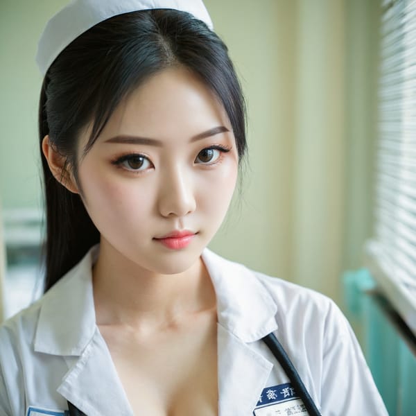 Tags: 21872187, SDXL
{"3": {"inputs": {"seed": 355293084201552, "steps": 32, "cfg": 5.95, "sampler_name": "dpmpp_2m", "scheduler": "karras", "denoise": 1.0, "model": ["27", 0], "positive": ["6", 0], "negative": ["7", 0], "latent_image": ["5", 0]}, "class_type": "KSampler"}, "4": {"inputs": {"ckpt_name": "juggernautxl.safetensors"}, "class_type": "CheckpointLoaderSimple"}, "5": {"inputs": {"width": 1024, "height": 1024, "batch_size": 1}, "class_type": "EmptyLatentImage"}, "6": {"inputs": {"text": "24 year old girl, (chinese:1.01), (taiwanese:1.11), (blush:1.03), (detailed face:1.12), (idol:1.14), (beautiful eyes:1.06), (pale skin:1.00), (temptress:0.95), (cute:1.07), (sexy lips:1.11), (double eyelids:1.12), (seductive facial expression:0.98), (slim:1.08), (eyelashes:1.07), (in a seductive pose:1.07), (large perky breasts:1.12), (cleavage:1.06), (thigh gap:1.11), (nurse in uniform:1.11) working in a hospital ward, (RAW:1.04), (soft lighting:1.02), (skin fuzz:1.05), (detailed skin:1.01), (textured skin:1.03), (candid cinema:1.01), (portra:1.08), (film:1.04), (natural looking skin:1.01)", "clip": ["27", 1]}, "class_type": "CLIPTextEncode"}, "7": {"inputs": {"text": "(open mouth:1.09), (worst quality:1.05), (watermark:1.08), (distorted:1.12), (twisted:1.10), (bad hands:1.11), (low resolution:1.11)", "clip": ["27", 1]}, "class_type": "CLIPTextEncode"}, "8": {"inputs": {"samples": ["3", 0], "vae": ["4", 2]}, "class_type": "VAEDecode"}, "25": {"inputs": {"lora_name": "nudify_xl.safetensors", "strength_model": 0.25, "strength_clip": 0.05, "model": ["4", 0], "clip": ["4", 1]}, "class_type": "LoraLoader"}, "26": {"inputs": {"lora_name": "shirtlift_SDXL_v2.safetensors", "strength_model": 0.05, "strength_clip": 0.15, "model": ["25", 0], "clip": ["25", 1]}, "class_type": "LoraLoader"}, "27": {"inputs": {"lora_name": "PerfectEyesXL.safetensors", "strength_model": 0.17, "strength_clip": 0.18, "model": ["26", 0], "clip": ["26", 1]}, "class_type": "LoraLoader"}, "30": {"inputs": {"model_name": "4x_NMKD-Superscale-SP_178000_G.pth"}, "class_type": "UpscaleModelLoader"}, "31": {"inputs": {"upscale_model": ["30", 0], "image": ["8", 0]}, "class_type": "ImageUpscaleWithModel"}, "32": {"inputs": {"upscale_method": "lanczos", "scale_by": 0.5, "image": ["31", 0]}, "class_type": "ImageScaleBy"}, "33": {"inputs": {"pixels": ["32", 0], "vae": ["4", 2]}, "class_type": "VAEEncode"}, "34": {"inputs": {"seed": 355293084201552, "steps": 32, "cfg": 5.95, "sampler_name": "dpmpp_2m", "scheduler": "karras", "denoise": 0.3, "model": ["27", 0], "positive": ["6", 0], "negative": ["7", 0], "latent_image": ["33", 0]}, "class_type": "KSampler"}, "36": {"inputs": {"samples": ["34", 0], "vae": ["4", 2]}, "class_type": "VAEDecode"}, "39": {"inputs": {"filename_prefix": "comfyapi-1730503044673", "images": ["36", 0]}, "class_type": "SaveImage"}}