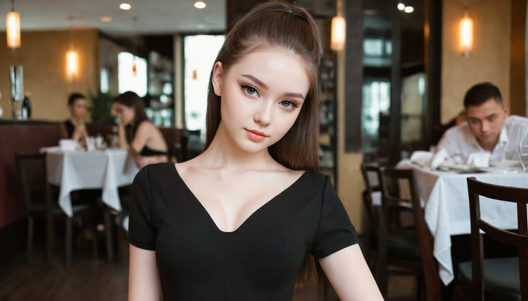 Tags: 21872187, SDXL
{"3": {"inputs": {"seed": 225775301191564, "steps": 32, "cfg": 6.17, "sampler_name": "dpmpp_2m", "scheduler": "karras", "denoise": 1.0, "model": ["27", 0], "positive": ["6", 0], "negative": ["7", 0], "latent_image": ["5", 0]}, "class_type": "KSampler"}, "4": {"inputs": {"ckpt_name": "juggernautXL_v8Rundiffusion.safetensors"}, "class_type": "CheckpointLoaderSimple"}, "5": {"inputs": {"width": 1344, "height": 768, "batch_size": 1}, "class_type": "EmptyLatentImage"}, "6": {"inputs": {"text": "19 year old girl, (ukrainian:0.98), (russian:0.97), (seductive facial expression:1.07), (idol:1.02), (slim:1.05), (seductive pose:0.95), (beautiful eyes:1.13), (eyelashes:0.98), (blush:0.97), (pale skin:1.04), (cute:1.04), (double eyelids:1.08), (sexy lips:0.98), (temptress:1.05), (detailed face:1.09), (perky ass:0.97), (exposed ass:0.96), (looking back:1.03), (sexy ass:0.97), (thigh gap:1.06), (wearing a little black dress:1.13) at a fine dining restaurant, (textured skin:1.02), (candid cinema:1.00), (natural looking skin:1.05), (RAW:1.07), (film:1.08), (portra:1.05), (soft lighting:1.08), (skin fuzz:1.00), (detailed skin:1.06)", "clip": ["27", 1]}, "class_type": "CLIPTextEncode"}, "7": {"inputs": {"text": "(bad hands:1.13), (distorted:1.05), (low resolution:1.06), (worst quality:1.09), (watermark:1.11), (open mouth:1.11), (twisted:1.11)", "clip": ["27", 1]}, "class_type": "CLIPTextEncode"}, "8": {"inputs": {"samples": ["3", 0], "vae": ["4", 2]}, "class_type": "VAEDecode"}, "25": {"inputs": {"lora_name": "nudify_xl.safetensors", "strength_model": 0.25, "strength_clip": 0.35, "model": ["4", 0], "clip": ["4", 1]}, "class_type": "LoraLoader"}, "26": {"inputs": {"lora_name": "shirtlift_SDXL_v2.safetensors", "strength_model": 0.01, "strength_clip": 0.06, "model": ["25", 0], "clip": ["25", 1]}, "class_type": "LoraLoader"}, "27": {"inputs": {"lora_name": "PerfectEyesXL.safetensors", "strength_model": 0.08, "strength_clip": 0.02, "model": ["26", 0], "clip": ["26", 1]}, "class_type": "LoraLoader"}, "30": {"inputs": {"model_name": "4x_NMKD-Superscale-SP_178000_G.pth"}, "class_type": "UpscaleModelLoader"}, "31": {"inputs": {"upscale_model": ["30", 0], "image": ["8", 0]}, "class_type": "ImageUpscaleWithModel"}, "32": {"inputs": {"upscale_method": "lanczos", "scale_by": 0.5, "image": ["31", 0]}, "class_type": "ImageScaleBy"}, "33": {"inputs": {"pixels": ["32", 0], "vae": ["4", 2]}, "class_type": "VAEEncode"}, "34": {"inputs": {"seed": 225775301191564, "steps": 32, "cfg": 6.17, "sampler_name": "dpmpp_2m", "scheduler": "karras", "denoise": 0.3, "model": ["27", 0], "positive": ["6", 0], "negative": ["7", 0], "latent_image": ["33", 0]}, "class_type": "KSampler"}, "36": {"inputs": {"samples": ["34", 0], "vae": ["4", 2]}, "class_type": "VAEDecode"}, "39": {"inputs": {"filename_prefix": "comfyapi-1706459165783", "images": ["36", 0]}, "class_type": "SaveImage"}}