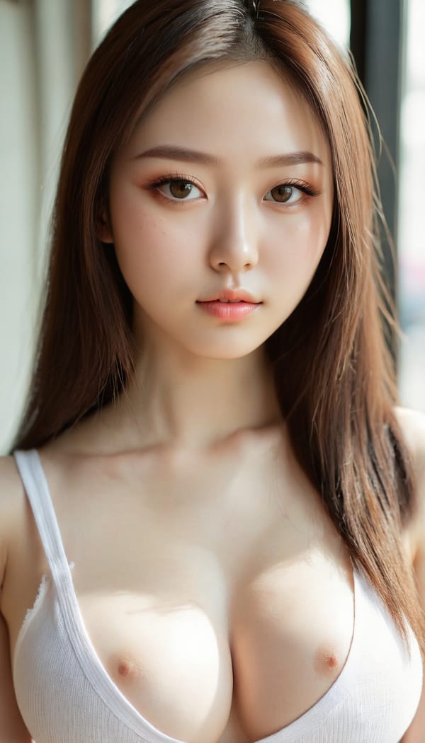 Tags: 21872187, SDXL
{"3": {"inputs": {"seed": 387081908915604, "steps": 64, "cfg": 7.58, "sampler_name": "dpmpp_2m", "scheduler": "karras", "denoise": 1.0, "model": ["27", 0], "positive": ["6", 0], "negative": ["7", 0], "latent_image": ["5", 0]}, "class_type": "KSampler"}, "4": {"inputs": {"ckpt_name": "juggernautxl.safetensors"}, "class_type": "CheckpointLoaderSimple"}, "5": {"inputs": {"width": 768, "height": 1344, "batch_size": 1}, "class_type": "EmptyLatentImage"}, "6": {"inputs": {"text": "20 year old girl, (russian:1.07), (korean:1.00), (seductive facial expression:1.10), (pale skin:1.07), (detailed face:1.01), (double eyelids:1.08), (idol:0.97), (blush:0.97), (sexy lips:0.97), (temptress:1.05), (cute:1.03), (eyelashes:0.96), (beautiful eyes:1.14), (slim:1.04), (in a seductive pose:1.00), (large perky breasts:1.08), (cleavage:1.01), (thigh gap:1.04), (white tanktop:1.00), busy street, (skin fuzz:1.01), (film:1.09), (portra:1.05), (textured skin:1.05), (detailed skin:1.09), (RAW:1.00), (soft lighting:1.09), (natural looking skin:1.01), (candid cinema:1.06)", "clip": ["27", 1]}, "class_type": "CLIPTextEncode"}, "7": {"inputs": {"text": "(twisted:1.11), (worst quality:1.05), (distorted:1.06), (low resolution:1.08), (open mouth:1.10), (watermark:1.12), (bad hands:1.06)", "clip": ["27", 1]}, "class_type": "CLIPTextEncode"}, "8": {"inputs": {"samples": ["3", 0], "vae": ["4", 2]}, "class_type": "VAEDecode"}, "25": {"inputs": {"lora_name": "nudify_xl.safetensors", "strength_model": 0.15, "strength_clip": 0.21, "model": ["4", 0], "clip": ["4", 1]}, "class_type": "LoraLoader"}, "26": {"inputs": {"lora_name": "shirtlift_SDXL_v2.safetensors", "strength_model": 0.12, "strength_clip": 0.17, "model": ["25", 0], "clip": ["25", 1]}, "class_type": "LoraLoader"}, "27": {"inputs": {"lora_name": "PerfectEyesXL.safetensors", "strength_model": 0.12, "strength_clip": 0.19, "model": ["26", 0], "clip": ["26", 1]}, "class_type": "LoraLoader"}, "30": {"inputs": {"model_name": "4x_NMKD-Superscale-SP_178000_G.pth"}, "class_type": "UpscaleModelLoader"}, "31": {"inputs": {"upscale_model": ["30", 0], "image": ["8", 0]}, "class_type": "ImageUpscaleWithModel"}, "32": {"inputs": {"upscale_method": "lanczos", "scale_by": 0.5, "image": ["31", 0]}, "class_type": "ImageScaleBy"}, "33": {"inputs": {"pixels": ["32", 0], "vae": ["4", 2]}, "class_type": "VAEEncode"}, "34": {"inputs": {"seed": 387081908915604, "steps": 64, "cfg": 7.58, "sampler_name": "dpmpp_2m", "scheduler": "karras", "denoise": 0.3, "model": ["27", 0], "positive": ["6", 0], "negative": ["7", 0], "latent_image": ["33", 0]}, "class_type": "KSampler"}, "36": {"inputs": {"samples": ["34", 0], "vae": ["4", 2]}, "class_type": "VAEDecode"}, "39": {"inputs": {"filename_prefix": "comfyapi-1732915742173", "images": ["36", 0]}, "class_type": "SaveImage"}}