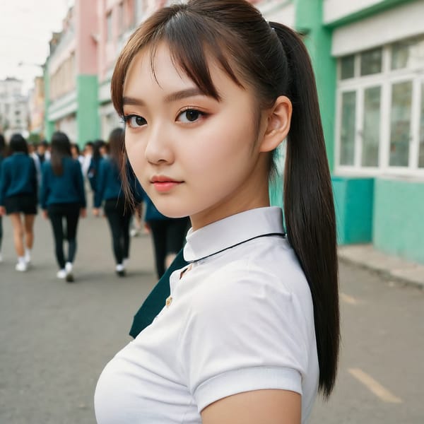 Tags: 21872187, SDXL
{"3": {"inputs": {"seed": 499342279384492, "steps": 64, "cfg": 7.37, "sampler_name": "dpmpp_2m", "scheduler": "karras", "denoise": 1.0, "model": ["27", 0], "positive": ["6", 0], "negative": ["7", 0], "latent_image": ["5", 0]}, "class_type": "KSampler"}, "4": {"inputs": {"ckpt_name": "juggernautXL_v8Rundiffusion.safetensors"}, "class_type": "CheckpointLoaderSimple"}, "5": {"inputs": {"width": 1024, "height": 1024, "batch_size": 1}, "class_type": "EmptyLatentImage"}, "6": {"inputs": {"text": "19 year old girl, (russian:1.00), (chinese:1.08), (seductive pose:1.11), (double eyelids:1.14), (cute:1.13), (blush:1.09), (beautiful eyes:0.97), (slim:0.99), (eyelashes:1.14), (seductive facial expression:1.03), (detailed face:0.98), (perky ass:1.05), (exposed ass:1.02), (looking back:1.05), (sexy ass:0.96), (thigh gap:1.00), (school uniform:1.02), choker, busy street, (portra:1.02), (film:1.04), (textured skin:1.09), (RAW:1.00), (detailed skin:1.06), (candid cinema:1.08), (skin fuzz:1.05), (soft lighting:1.04), (natural looking skin:1.04)", "clip": ["27", 1]}, "class_type": "CLIPTextEncode"}, "7": {"inputs": {"text": "(worst quality:1.06), (bad hands:1.13), (watermark:1.06), (open mouth:1.09), (twisted:1.07), (distorted:1.13), (low resolution:1.14)", "clip": ["27", 1]}, "class_type": "CLIPTextEncode"}, "8": {"inputs": {"samples": ["3", 0], "vae": ["4", 2]}, "class_type": "VAEDecode"}, "25": {"inputs": {"lora_name": "nudify_xl.safetensors", "strength_model": 0.39, "strength_clip": 0.09, "model": ["4", 0], "clip": ["4", 1]}, "class_type": "LoraLoader"}, "26": {"inputs": {"lora_name": "shirtlift_SDXL_v2.safetensors", "strength_model": 0.14, "strength_clip": 0.14, "model": ["25", 0], "clip": ["25", 1]}, "class_type": "LoraLoader"}, "27": {"inputs": {"lora_name": "PerfectEyesXL.safetensors", "strength_model": 0.15, "strength_clip": 0.02, "model": ["26", 0], "clip": ["26", 1]}, "class_type": "LoraLoader"}, "30": {"inputs": {"model_name": "4x_NMKD-Superscale-SP_178000_G.pth"}, "class_type": "UpscaleModelLoader"}, "31": {"inputs": {"upscale_model": ["30", 0], "image": ["8", 0]}, "class_type": "ImageUpscaleWithModel"}, "32": {"inputs": {"upscale_method": "lanczos", "scale_by": 0.5, "image": ["31", 0]}, "class_type": "ImageScaleBy"}, "33": {"inputs": {"pixels": ["32", 0], "vae": ["4", 2]}, "class_type": "VAEEncode"}, "34": {"inputs": {"seed": 499342279384492, "steps": 64, "cfg": 7.37, "sampler_name": "dpmpp_2m", "scheduler": "karras", "denoise": 0.3, "model": ["27", 0], "positive": ["6", 0], "negative": ["7", 0], "latent_image": ["33", 0]}, "class_type": "KSampler"}, "36": {"inputs": {"samples": ["34", 0], "vae": ["4", 2]}, "class_type": "VAEDecode"}, "39": {"inputs": {"filename_prefix": "comfyapi-1707822272733", "images": ["36", 0]}, "class_type": "SaveImage"}}