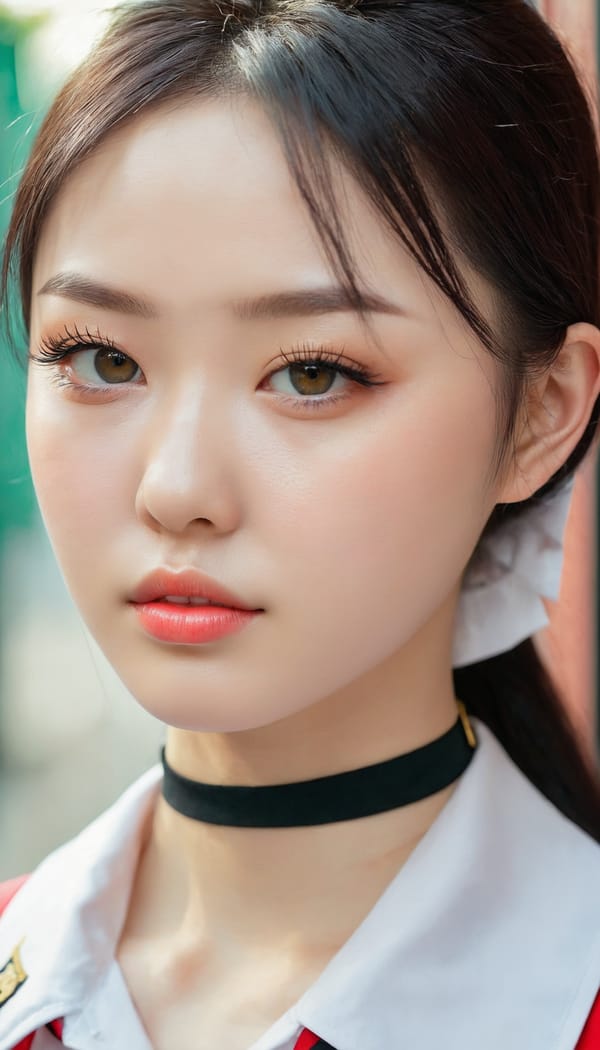 Tags: 21872187, SDXL
{"3": {"inputs": {"seed": 455934980030920, "steps": 32, "cfg": 6.2, "sampler_name": "dpmpp_2m", "scheduler": "karras", "denoise": 1.0, "model": ["27", 0], "positive": ["6", 0], "negative": ["7", 0], "latent_image": ["5", 0]}, "class_type": "KSampler"}, "4": {"inputs": {"ckpt_name": "juggernautxl.safetensors"}, "class_type": "CheckpointLoaderSimple"}, "5": {"inputs": {"width": 768, "height": 1344, "batch_size": 1}, "class_type": "EmptyLatentImage"}, "6": {"inputs": {"text": "20 year old girl, (ukrainian:1.12), (korean:0.99), (pale skin:0.95), (seductive facial expression:1.08), (temptress:0.95), (blush:0.98), (eyelashes:1.01), (detailed face:1.04), (idol:1.09), (slim:1.06), (cute:1.02), (sexy lips:1.13), (beautiful eyes:1.01), (seductive pose:1.06), (double eyelids:0.95), (in a seductive pose:1.09), (large perky breasts:0.98), (cleavage:0.97), (thigh gap:0.98), (school uniform:1.12), choker, busy street, (detailed skin:1.07), (skin fuzz:1.04), (textured skin:1.08), (soft lighting:1.07), (film:1.05), (candid cinema:1.04), (natural looking skin:1.00), (RAW:1.01), (portra:1.05)", "clip": ["27", 1]}, "class_type": "CLIPTextEncode"}, "7": {"inputs": {"text": "(worst quality:1.09), (watermark:1.08), (open mouth:1.08), (distorted:1.09), (bad hands:1.11), (low resolution:1.14), (twisted:1.13)", "clip": ["27", 1]}, "class_type": "CLIPTextEncode"}, "8": {"inputs": {"samples": ["3", 0], "vae": ["4", 2]}, "class_type": "VAEDecode"}, "25": {"inputs": {"lora_name": "nudify_xl.safetensors", "strength_model": 0.26, "strength_clip": 0.26, "model": ["4", 0], "clip": ["4", 1]}, "class_type": "LoraLoader"}, "26": {"inputs": {"lora_name": "shirtlift_SDXL_v2.safetensors", "strength_model": 0.05, "strength_clip": 0.05, "model": ["25", 0], "clip": ["25", 1]}, "class_type": "LoraLoader"}, "27": {"inputs": {"lora_name": "PerfectEyesXL.safetensors", "strength_model": 0.17, "strength_clip": 0.13, "model": ["26", 0], "clip": ["26", 1]}, "class_type": "LoraLoader"}, "30": {"inputs": {"model_name": "4x_NMKD-Superscale-SP_178000_G.pth"}, "class_type": "UpscaleModelLoader"}, "31": {"inputs": {"upscale_model": ["30", 0], "image": ["8", 0]}, "class_type": "ImageUpscaleWithModel"}, "32": {"inputs": {"upscale_method": "lanczos", "scale_by": 0.5, "image": ["31", 0]}, "class_type": "ImageScaleBy"}, "33": {"inputs": {"pixels": ["32", 0], "vae": ["4", 2]}, "class_type": "VAEEncode"}, "34": {"inputs": {"seed": 455934980030920, "steps": 32, "cfg": 6.2, "sampler_name": "dpmpp_2m", "scheduler": "karras", "denoise": 0.3, "model": ["27", 0], "positive": ["6", 0], "negative": ["7", 0], "latent_image": ["33", 0]}, "class_type": "KSampler"}, "36": {"inputs": {"samples": ["34", 0], "vae": ["4", 2]}, "class_type": "VAEDecode"}, "39": {"inputs": {"filename_prefix": "comfyapi-1714075465165", "images": ["36", 0]}, "class_type": "SaveImage"}}